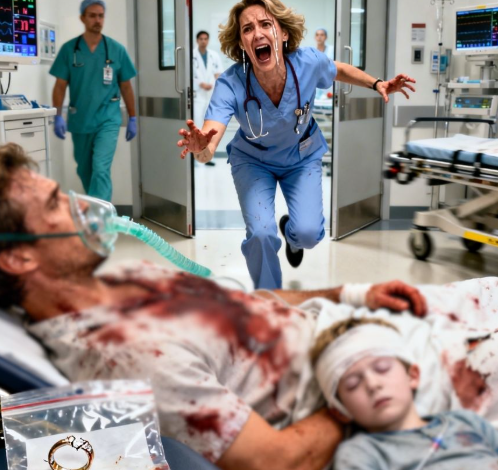 “Your Husband And Son Have Been Taken To The Er After A Serious Car Accident,” The Officer Said At My Door. I Froze. “But “• They Died Five Years Ago,” I Replied. The Officer Looked Just As Confused. “What Did You Say?” He Asked. I Rushed To The Hospital.and When I Saw What Was Inside That Room, I Lost All Words And My Body Trembled With Rage….