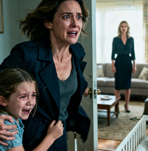 I Left My 3-month-old Baby With A Sitter And Was Driving My 6-year-old To School Suddenly She Cried Out “Mom We Must Go Back Now!” I Asked “Why?” She Begged “Just Hurry Please!” I Opened The Front Door And Stood Frozen In Terror…
