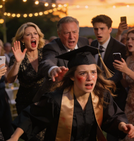 Az egyetemi diplomaosztó bulin bejelentettem az eljegyzésemet – és a mostohaanyám akkorát pofon vágott, hogy mindenki előtt elájultam.