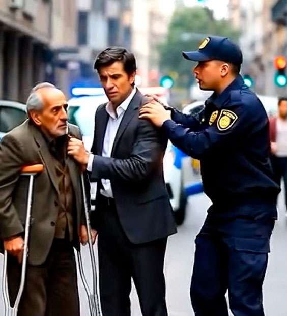 “EZÉRT VAGY SZEGÉNY” 😱 Egy férfi azt hitte, kihasználhatja egy szegény embert, aki alamizsnáért koldul, de egy a környéken járőröző rendőr megjelent, hogy igazságot szolgáltasson.