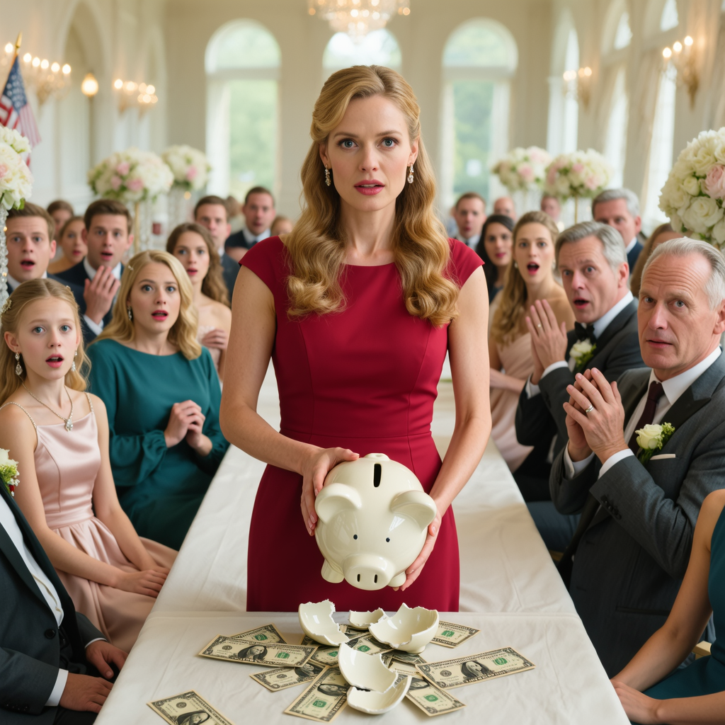 Szenteste a szüleim egy BMW-t ajándékoztak a húgomnak. Nem kaptam mást, csak egy malacperselyt, benne 2 dollárral. Hajnali 2-kor indultam el. Hónapokkal később, egy esküvőn, letettem a malacperselyt az asztalra, kiöntöttem a kétdollárosokat – és az egész szoba elcsendesedett.  A piros masni volt az első dolog, amit megláttam, amikor behajtottam a szüleim portlandi kocsifelhajtójára. A tornác lámpái alatt csillogott, és túl nagy volt ahhoz, hogy feltűnő legyen. Úgy nézett ki, mint valami azokból a decemberi autóreklámokból, amelyek mindig a focimeccsek és az ünnepi filmek között játszódnak. Bent a karácsonyfa fényei már pislákoltak egy szakadt csomagolópapírral teli szőnyegen, a húgom pedig a nappali közepén állt azzal a ragyogó, lélegzetvisszafojtott mosollyal, amit mindig akkor kapott el, amikor a figyelem pontosan oda irányult, ahová várta.  Aztán apám a kezébe nyomta a BMW kulcsait.  Anyám mindkét kezét az álla alá kulcsolta, mintha egy csodát figyelne. A húgom nevetett, az ablak felé fordult, és mindenki követte a tekintetét az elöl álló fehér autóra, amely láthatóvá vált odaadás bizonyítékaként állt. Valaki azt mondta, hogy megérdemel valami megbízhatót az új ügyfeleinek. Valaki más azt mondta, hogy a kép számít. Abban a házban mindig volt egy kidolgozott magyarázat, ha a dologról volt szó.  Egy perccel később anyám átadta az ajándékomat.  Egy műanyag malacpersely volt, ami egy rajzfilmfigura formájú volt, akit évtizedekkel ezelőtt kinőttem. Az árcédula még mindig az alján volt. Amikor megkérett, hogy nyissam ki, két egydolláros bankjegy csúszott a tenyerembe. Apám azzal a szórakozott, elégedett mosolyával mosolygott, és azt mondta, hogy ez a jövőbeli otthonteremtő alapjam kezdete. Azt mondta, én vagyok a felelősségteljes, a gyakorlatias, aki mindig tudja, hogyan kell működtetni a dolgokat.  Ez volt a családom nyelve. A nővéremnek szüksége volt dolgokra. Elboldogulok nélkülük. Ott ültem a keményfa padlón, műfenyő illatával a levegőben, és éreztem, hogy harmincnégy évnyi csendes matek végre összeadódik. A születésnapi bulik, amelyek sosem értek egyet. A tandíj, amit magam fizettem, miközben a nővérem a szüleim pénzén „találta magát”. Az előléptetések, amikről alig kérdeztek. A gondosan becsomagolt ajándékok, amiket aznap reggel Seattle-ből hoztam, még mindig ott hevertek a kandalló mellett, mint apró ajándékok egy olyan rendszernek, ami egyszer sem vált a javamra. Hajnali kettő körül, miután a ház végre lecsendesedett, bepakoltam egy bőröndöt, a kulcsomat a konyhapulton hagytam, és kimentem. A régi Toyotám elsőre beindult. Mire elértem az I-5-ös autópályát, az ünnepi rádióállomások halk karácsonyi dalokat játszottak a sötétben, és a telefonom már kezdett világítani. Hagytam, hogy csörögjön. Az út nedves volt, a kamionmegállók félig megvilágítottak, és életemben először tisztábbnak éreztem a körülöttem lévő csendet, mint a mögöttem szóló hangokat. A következő hónapok kisebbek és nyugodtabbak voltak, mint amilyet elképzeltem. Átköltözés. Egy másik lakás. Új rutin. Kevesebb magyarázat. Abbahagytam az aggodalomnak álcázott bűntudatot. Abbahagytam a csalódást úgy kezelni, mint egy adósságot, amit valakinek tartoztam. És mindezek ellenére az a persely velem maradt. Nem a pénz miatt. Még csak nem is a karácsony miatt. Mert ez volt a legkisebb dolog, amit valaha kaptam, és valahogy ez rejtette a legtisztábban az igazságot.  Szóval, amikor hónapokkal később megérkezett az esküvői meghívó, nem dobtam ki. Ahelyett, hogy a családomnál szálltam volna meg, inkább egy szállodában foglaltam szobát. Lassan öltöztem fel. Hagytam, hogy rám mosolyogjanak, ahogy az emberek szoktak, amikor remélik, hogy az idő meglágyította azt, amit soha nem volt bátorságuk megnevezni. És mielőtt elindultam volna a fogadásra