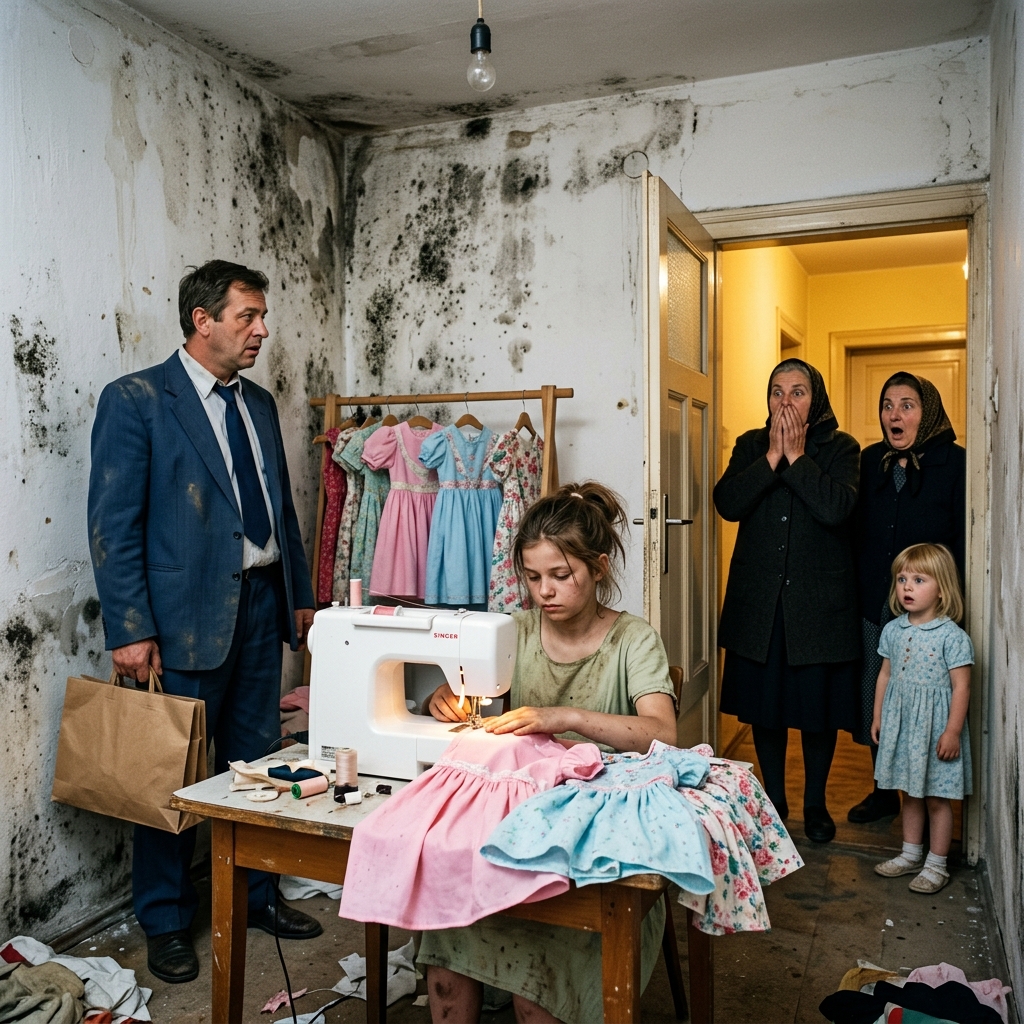 MILLIOMOS FELVESZI LÁNYA RUHÁJÁT ÉS TALÁL EGY KISLÁNYT… AMIT MOND NEKI, DÜHHEL TELÍTI EL  A nap kezdett lenyugodni a város felhőkarcolói mögött, fémes narancssárgára festve az eget, amit csak a legelőkelőbb környékeken élők élvezhettek nyugodtan. A montenegrói családi kastélyban a csend nem a békét jelentette, hanem inkább a lakók közötti mélységes távolságot. Dayana a gardróbtükörben nézte magát, gyémánt fülbevalóit igazgatta, amelyek fényesebben ragyogtak, mint a szemében látható szeretet minden nyoma. Nem ment dolgozni, és semmilyen súlyos társadalmi kötelezettséget nem teljesített. A programja tele volt üres eseményekkel és szórakozással, amelyek távol tartották otthona falaitól. Mellette a alig 6 éves lánya, Evelyn csodálattal és veszélyes mimikrivel vegyes tekintettel figyelte anyja minden mozdulatát. A lány már megtanulta, hogy az ember értékét az határozza meg, hogy mit visel, és hogy képes-e másoknak parancsolni.  – Anya, miért nem maradsz és nézed meg az új ruhámat? – kérdezte Evelyn, és gőgösen keresztbe fonta a karját, ami Dayana kiköpött mása volt.  – Drágám, fontos vacsorám van a barátaimmal. Apád elviszi megkeresni azt a hercegnőruhát, amire annyira vágysz. Ne hisztizz; a csinos lányok nem sírnak butaságokon – felelte Dayana anélkül, hogy a lányára nézett volna.  Egy utolsó fújásnyi parfümöt követően kiment a szobából, drága parfümöket és egy lányt hagyva maga után, aki a magányt lehetőségnek tekintette arra, hogy több luxust követeljen. Rodrigo röviddel ezután belépett az öltözőbe. Olyan ember volt, aki pénzügyi birodalmat épített, de eközben hagyta, hogy otthona hideg múzeummá váljon. Szerette a lányát, de ezt úgy mutatta ki, hogy minden szeszélyének engedett, és megpróbálta betölteni az űrt, amit Dayana minden alkalommal hagyott maga után, amikor belépett a bejárati ajtón, tárgyakkal.  – Apa, most azonnal akarom. Láttam a műsort a tévében, és a hercegnőnek csillagmintás csipkés, selyem ujjú ruhája volt. A mai bulira akarom – követelte Evelyn, lakkcipőjével a padlóra dobogva.  Rodrigo felsóhajtott, és az órájára pillantott. Kedvenc gyermek haute couture üzlete aznap leltár miatt zárva volt. Egy véletlen, ami normális esetben érzelmi katasztrófával végződött volna. Azonban nem állt szándékában egész éjjel hisztizni. Emlékezett, hogy elment egy luxusüzlet mellett egy előkelő környéken, ahol még nem járt: Camila és Teresa butikja.  – Rendben, hercegnő. Elmegyünk abba az új üzletbe. Ha ott van a ruha, ma a tiéd lesz – ígérte Rodrigo, és megfogta a kislány kezét.  Eközben, egy mérföldekkel arrébb lévő környéken a valóság sokkal keményebb színekben pompázott. Julia épp most fejezte be a nap harmadik irodájának takarítását. A kezei érdesek voltak a vegyszerek folyamatos használatától és az órákon át tartó padlósúrolás fáradságától. Takarítónőként és dajkaként dolgozott, olyan műszakokban, amik alig adtak neki eleget… 👇 Olvasd el a teljes történetet az első kommentben!