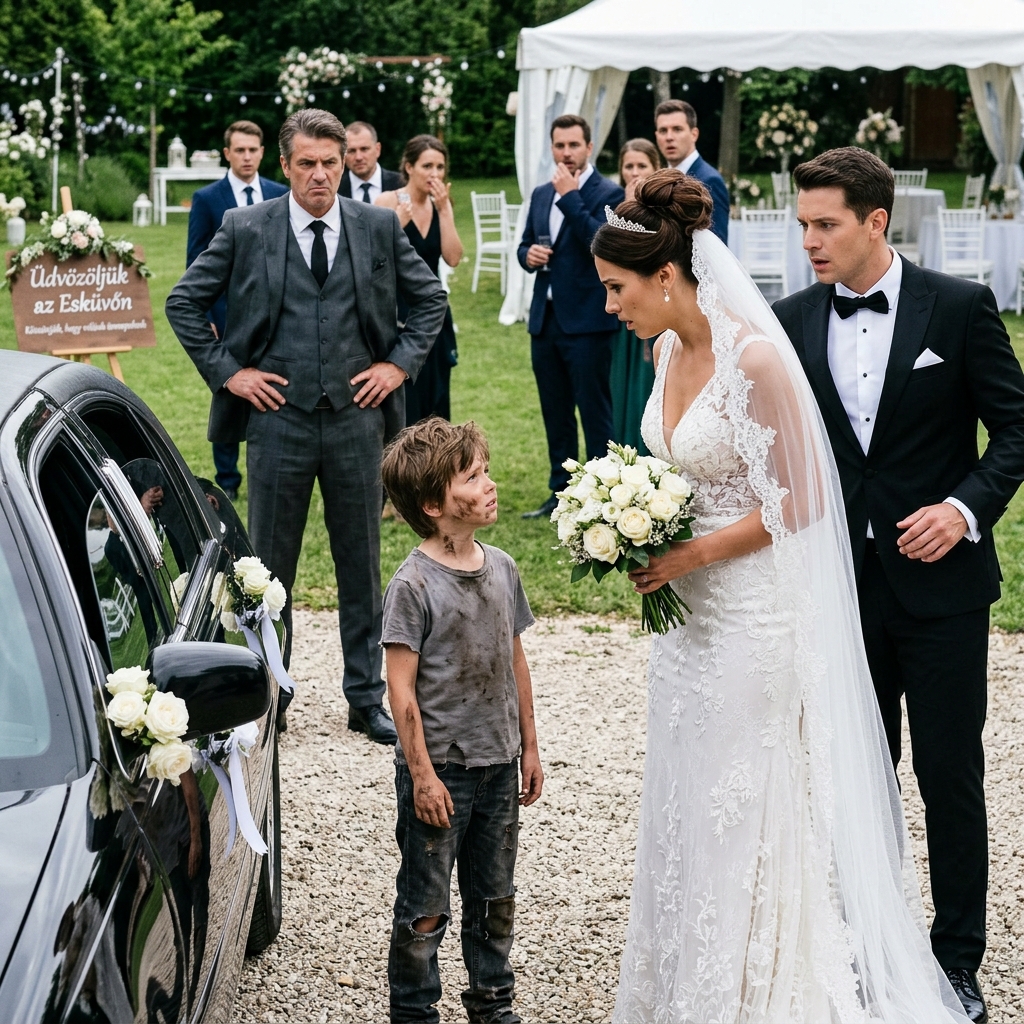 „NE SZÁLLJ BE! Tönkretették a fékeket!” – a fiú figyelmeztetése megbénította a fényűző esküvő minden jelenlévőjét.  „Ne szállj be, tönkretették a fékeket!” – kiáltotta a fiú piszkos, régi ruhában, és testével eltorlaszolta az ajtót, hogy a friss házaspár kint maradjon.  Egy ünnepséget, ahol extravagáns milliomosok gyűltek össze, hogy megünnepeljék az esküvőjüket, egy szegény fiú kitörése szakította félbe.  A kis autószerelő műhelyében, „Az Aranydugattyúban” nem rózsa vagy friss levegő illata terjengett. Égett olaj, hideg fém és az elmúlt három napban félelem illata terjengett. Az alig 10 éves Nicolás minden egyes zsírfoltot a betonpadlón úgy ismert, mintha a saját keze vonalai lennének. Kicsi, de kérges ujjai, amelyek a körmei alatt állandóan feketére festették magukat, egy nedves rongyot markoltak olyan finomsággal, ami éles ellentétben állt a környezete zordságával.  „Apa” – suttogta, és a rozoga priccs fölé hajolt, amit a műhely hátsó részében improvizáltak.  Ramón, az apja, az a férfi, aki valaha puszta kézzel fel tudott emelni egy sebességváltót, és csak fülből diagnosztizálni egy motorproblémát, most már csak árnyékának tűnt önmagának. Láz emésztette. Légzése szaggatott, sziszegő volt, mint egy szivárgó hűtő. Hideg verejtékcseppek gyűltek a homlokán, keveredve a régi zsírral, ami soha nem tűnt el a bőréről.  – A Ford karburátora – mormolta Ramón, miközben szemei ​​csukott szemhéjak alatt cikáztak, a végtelen munka őrületében rekedtek. – A keverék túl sűrű, be kell állítani.  Nico olyan gombócot érzett a torkában, hogy fájt nyelni. Egy tiszta ruhával letörölte az izzadságot apja homlokáról.  – Minden kész, apa. A Ford tökéletesen működik. Pihenj egy kicsit – hazudta Nico halkan.  Egyetlen Ford sem volt ott. A garázs egy hete üres és csendes volt. Amióta Ramónt betegség érte, a vásárlók nagyobb, modernebb üzletekbe mentek, olyan helyekre, ahol a szerelők tiszta egyenruhát viseltek, és nem köhögtek ugatva. A fémdoboz, amelyben a keresetüket tartották, üres volt, leszámítva néhány rozsdás anyát és egy értéktelen érmét. Az éjjeliszekrényen lévő antibiotikumos üveg fejjel lefelé állt, ürességével gúnyolódva velük.  Nico a kezeire nézett. Gyerek kezei voltak, de ismerték egy veterán titkait. Gondolatai egy pillanatra visszakalandoztak egy esős délutánra egy évvel ezelőtt, amikor Ramón leültette egy régi Chevy nyitott motorja elé.  „Figyelj, Nico” – mondta az apja, lehunyva a szemét. „Az emberek azt hiszik, hogy az autók csak gépek, vasdarabok, de tévednek. Az autók beszélnek, van szívük, van tüdejük, vannak ereik. Ha megtanulsz hallgatni rájuk, elmondják a fájdalmaikat, mielőtt lerobbannak.” Az éhség süketté tesz, fiam, de a szükség élesíti a hallásodat. Soha ne hagyd abba a hallgatást.  Ez a lecke belevésődött Nico lelkébe. Megtanulta megkülönböztetni a kopott szíj nyikorgását a száraz csapágy nyikorgásától. Megtanulta… 👇 Olvasd el a teljes történetet az első kommentben!