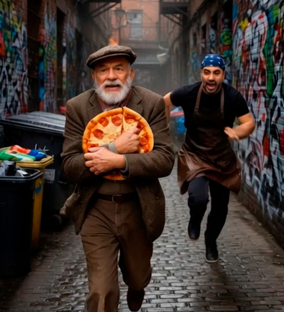 A PIZZA TOLVAJ😱 Egy idős férfi pizzákat lopott a városban. Egy étteremtulajdonos követte, hogy leckét adjon neki, de rájött, miért teszi. Szerinted milyen meglepetést szerez nekik?