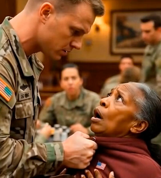 Egy katona megpróbált megzavarni egy idős hölgyet, miközben az ételére várt, de nem tudta, hogy a nő egy magas rangú nyugdíjas katona. Milyen leckét tanítanál neki?