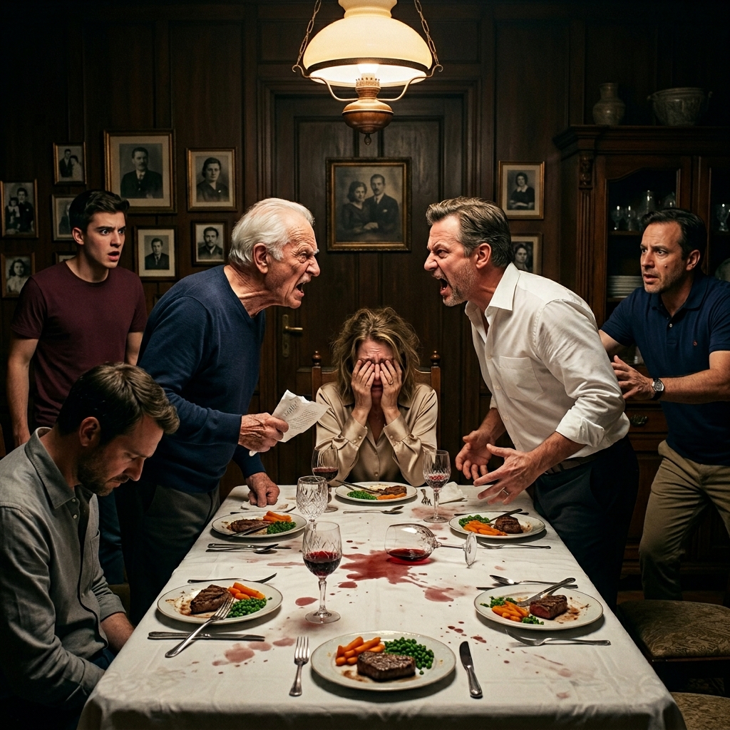 – Szégyenletes vagy a családra, egy igazi kudarc! – mondta apám vigyorogva az egész vacsoraasztal előtt. – A bátyád az egyetlen gyerek, akire büszke vagyok! – anyám egyetértően bólintott, míg a nagyapám fel nem állt, és kijelentette: – Akkor itt az ideje, hogy mindannyian megtudjátok az igazságot. Ami ezután történt, mindenkit megnémított…  – Szégyenletes vagy a családra, egy igazi kudarc! – jelentette ki apám, Richard Hayes, ajka vékony, elégedett vigyorra húzódott, miközben szavai hamuként telepedtek az asztalra. Az evőeszközök csörgése abbamaradt. Öcsém, Daniel, lesütötte a tekintetét, de nem tudta egészen elrejteni az állában érzett halvány, önelégült feszültséget. Anyám, Eleanor, lassan, helyeslően bólintott, mintha már jóval azelőtt gyakorolta volna ezt a pillanatot a fejében, hogy elérkezett volna. Megdermedve ültem, ujjaim szorosan szorították a villámat. A sült elmosódott előttem. Ez nem volt új – semmi sem volt az. De ma este apám hangjában valami véglegesnek tűnt, mint egy ítélet. – A bátyád az egyetlen gyerek, akire büszke vagyok – folytatta, Danielre mutatva. – Az osztályelső, előtte a jogi egyetem. Közben… – Tekintete rám siklott. – Még egy biztos állásod sem lehet.  A csend megnyúlt, sűrű és fojtogató volt. Aztán egy szék csikorgása hallatszott.  A nagyapám, Harold Hayes, lassan feltápászkodott. Nyolcvankét évesen mozdulatai szándékosak voltak, de semmi gyengeség nem volt abban, ahogyan állt. Éles, szürke szeme az asztalon vándorolt, és apámon időzött.  – Akkor itt az ideje, hogy megtudjátok az igazságot – mondta. Senki sem szólt. Még apám vigyora is elhalt. – Milyen igazságot? – kérdezte Eleanor, hangja most már feszültebb volt. A nagyapa nem válaszolt azonnal. Ehelyett benyúlt kopott zakója belső zsebébe, és előhúzott egy összehajtott, az időtől megsárgult borítékot. Óvatosan az asztalra tette, pont apám elé. – Egy hazugságra építetted ezt az egész családot, Richard – mondta halkan.  Apám rövid, elutasító nevetést hallatott. – Mi akar ez lenni? Valami vicc?  – Nyisd ki.  Egy pillanatig senki sem mozdult. Aztán apám látható ingerültséggel kikapta a borítékot, és feltépte. Néhány papírlap csúszott ki belőle. Átfutotta őket egyszer – aztán még egyszer, lassabban.  A vér kiszaladt az arcából.  Daniel előrehajolt. – Apa?  Apám nem válaszolt. – Mi az? – erősködött anyám.  Nagyapa hangja áttörte a feszültséget. – Egy apasági teszt. Harminc évvel ezelőttről.  A szívem kihagyott. Apám keze kissé remegett, ahogy felnézett, tekintete anyám és nagyapám között cikázott.  – Ez… ez nem igazi – motyogta. – Az – mondta nagyapa. – És te is tudod ezt.  A szoba mintha megdőlt volna. – Daniel… – folytatta nagyapa, tekintete kitartó volt – nem a biológiai fiad.  A szavak úgy csapódtak be, mint egy robbanás. Anyám felnyögött. Daniel felpattant a székéről. – Miről beszélsz?! De nagyapa még nem fejezte be. – És akit az életedben leromboltál – mondta, felém fordulva –, az egyetlen gyerek ebben a házban, aki a te nevedet viseli.  Senki sem szólt. Senki sem lélegzett. És életemben először apám rám nézett – nem megvetéssel, hanem valami sokkal törékenyebbel. Bizonytalanság… Folytatás a Hozzászólásokban 👇