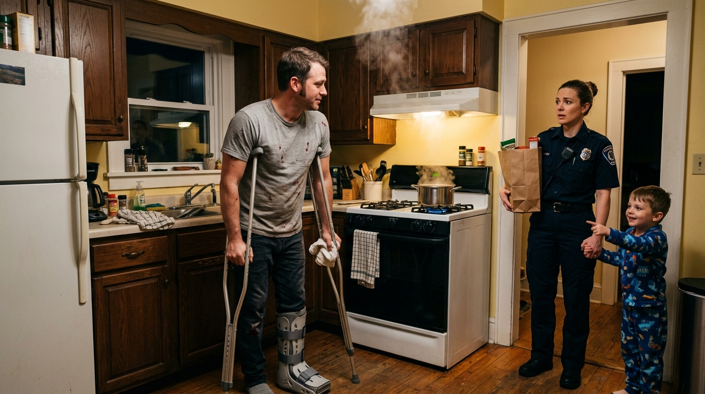 Egy éjszakára befogadtam egy hajléktalan férfit, aki sínnel a lábán ült, mert a fiam nem tudta levenni róla a szemét a hidegben. Másnap reggel elmentem dolgozni, azt gondolva, hogy estére már elmegy.