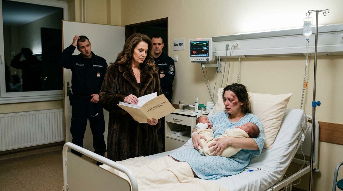 Soha nem mondtam el az anyósomnak, hogy bíró vagyok. Számára csak egy eltartott nő voltam munkanélküliként. Órákkal a császármetszésem után berontott a szobámba az örökbefogadási papírokkal, és gúnyolódott: „Nem érdemelsz VIP szobát. Add az egyik ikreket a meddő lányomnak; kettővel nem tudsz megbirkózni.”