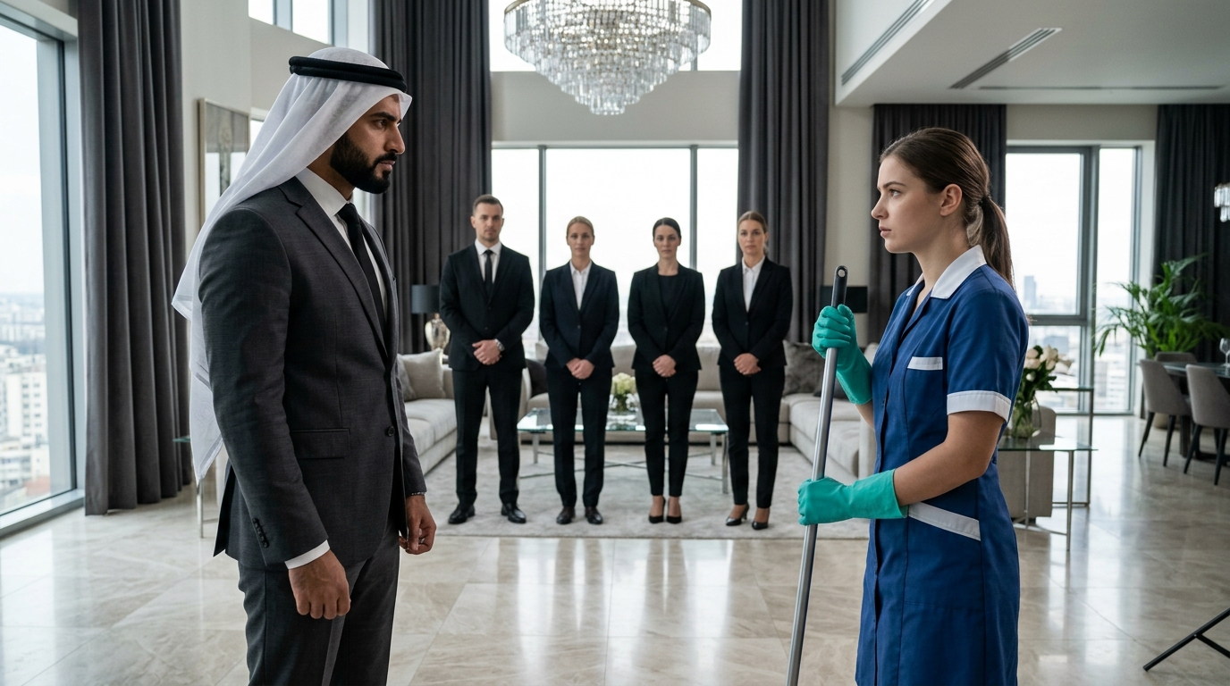 A Paseo de la Reforma egyik tekintélyes szállodájában a hajnal fénye hidegen csillant meg a márványpadlón – a fajta fény, amit csak makulátlan tisztaság tud kelteni. Lucía, a takarítónő, a forgalom előtt érkezett, némán öltözött át, szorosan összefogta a haját, majd ujjait kesztyűbe csúsztatta, mintha valamilyen precíz és komoly küldetés előtt állna. A takarítókocsiján sorakozó kék és zöld vegyszerek olyanok voltak, mint kis lagúnák, bezárva műanyag palackokba. Lucía pontosan tudta, melyiket mikor kell használni – mintha titkos térképet olvasna ki a padlón. A recepciósok csak futó biccentéssel köszöntek neki: a megszokás és a sietség mozdulata. De ez cseppet sem zavarta. Láthatatlansága könnyedséget adott neki a mozgásban. Ám azon a keddi reggelen valami más vibrált a levegőben. Sötét öltönyös férfiak tűntek fel, szemükkel pásztázva a terepet, még mielőtt egyáltalán léptek volna. Az egyik szalonban, az Émeraude-ban, exkluzív találkozóra készültek. A menedzsment különleges ragyogást, friss virágokat és tökéletes csendet követelt. — Lucía, fejezd be itt, aztán menj át a főfolyosóra. Egyetlen nyom se maradjon, jó? És kérlek, ne időzz, amikor megérkeznek — mondta Valdés, a felügyelő, anélkül, hogy ránézett volna. Ahogy Lucía egy asztal peremét törölte, két pincér suttogott a félrecsukott ajtó mögött. — Állítólag egy igazi sejk jön, testőrökkel és mindennel — mondta az egyik. — És csak annak hisz, aki beszéli a nyelvét — felelte a másik. Lucía folytatta a munkáját, de egy pillanatra kinézett az ablakon. Az ég alattomosan ólomszürke volt a város fölött – mintha csak utasítást várna, hogy meginduljon a zuhé. Gondolatai elkalandoztak: Danielre gondolt, a fiára Iztacalco középiskolájában, és a meghibásodott cipzáros kabátra, amit „ma tutira megjavítok” ígérettel bocsátott útjára. Aztán beindult a rádióhullámok suttogása. Talkie-walkie-k, testőrök fülében alig látható mikrofonok, begyakorolt mozdulatok. És mögöttük: egy férfi. Melegbarna bőr, gondosan vágott szakáll, hibátlan tunika, melyet lágyan vetülő zakó fedett – mintha maga az árnyék kísérte volna. A sejk nem sietett, mégis jelenléte szétfeszítette a teret maga körül. A szállodaigazgatója mellette lépkedett, ajkán feszült mosoly. — Welcome, sir. A terem készen áll — szólalt meg tökéletes angolsággal. A férfi nem válaszolt. Tekintete mintha hőmérsékletet mért volna minden arcon. Lucía közelebb húzódott a takarítókocsihoz, lehajtotta a fejét, de nem bírta megállni, hogy ne pillantson fel éppen akkor, amikor elhaladt mellette. A sejk megállt. Nem a szállodaigazgató előtt, hanem a takarítókocsi előtt. Figyelme elidőzött a kocsi rendjén, az üvegek során, a felakasztott kendőn. A csend annyi ideig tartott, hogy Lucía szívverése kétszer is keményen odavágott bordáinak. A férfi rövid mondatot mondott arabul. A körülötte állóknak csak egy halk, érthetetlen moraj volt. Valdés előrelépett, idegesen. — Sir, a terem erre van. De a sejk meg sem mozdult. Ismételte a mondatot, most valamivel hangosabban, a gondosan összehajtott kendőt nézve. Lucía ajkán egy régi íz lúgozott fel — menta tea. Mint egy villanás – visszarántotta egy másik időbe, másik asztalhoz, másik földre. Nem akart felemelkedni, nem akart többnek látszani annál, ami. De ez a mondat úgy esett bele, mint kulcs a zárba, amely végre fordul. Összeszorította az ujjai között a kendőt, lenyelte a nyálát, és mozdulatlanul, alig hallhatóan eleresztett egy szót arabul. A hang ott lebegett a levegőn. A testőrök feje egyszerre fordult. A szállodaigazgató mozdulata megfagyott. Az egész folyosó lélegzetet visszatartva állt. Aztán Lucía mert tovább beszélni – olyan ritmussal, amit még a nagyanyjától tanult rég: — Üdvözlöm Önt. Kívánom, hogy az út, amely ide vezette, békét hozzon — mondta csendes, lágy arabul. A szavak visszhangja végigrezgett a folyosón, szinte vibrált. A sejk nem mosolygott, de a szemében apró szikra villant – olyasmi, amit az ember csak akkor érez, amikor valami elveszettnek hitt része visszatér hozzá. És abban a pillanatban, anélkül hogy tudta volna, Lucía láthatatlan élete épp szilánkokra tört