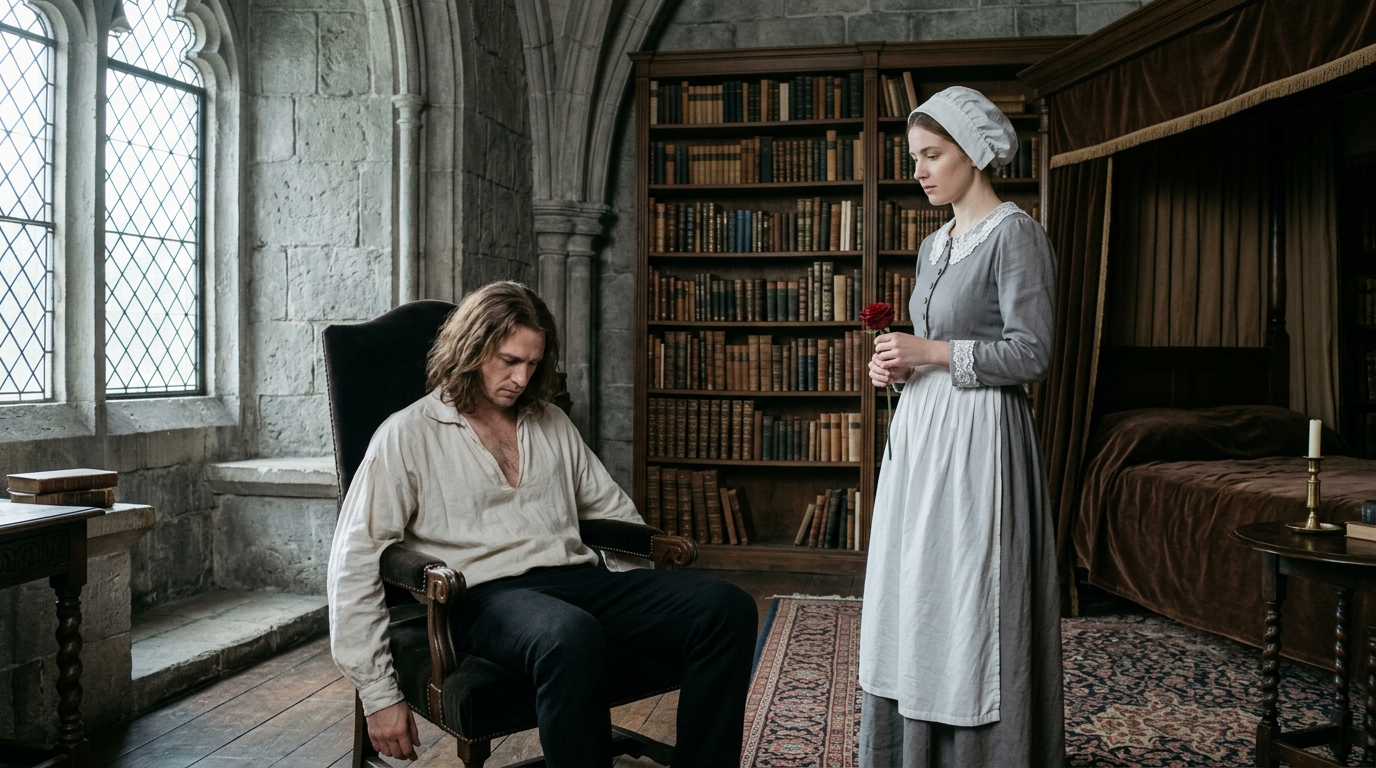 Azért küldték, hogy szemmel tartsa egy szörnyeteget, de végül egy olyan igazságra bukkant, amit senki sem akart napvilágra látni.  A Valbuena család kicsi, fülledt nappalijában a levegő sűrű volt, nehéz a határtalan ambíciótól és a mesterséges ujjongástól, amely nem hagyott helyet az igaz szerelemnek. Ennek az önző univerzumnak a közepén Catalina, a legfiatalabb lánya ragyogott, duzzogva mutogatva eljegyzési gyűrűjét, amely a lámpa halvány fényében csillogott. Arany és zafír ígérete volt, a család útlevele a szegénységből való kiszabaduláshoz. Míg a szülők, Doña Carmen és Don Ramiro hisztérikus hízelgéssel halmozták el a leendő Mrs. Mendozát, egy árnyék mozgott a szoba szélein. Isabela volt az, a legidősebb lány. A keze, amely évekig tartó fáradhatatlan munkától vörös és repedezett volt, olyan finomsággal szolgált fel teát, amelyet senki sem értékelne abban a házban. A saját vére szerint nem volt lánya; a bútor része volt, hasznos, de teljesen láthatatlan.