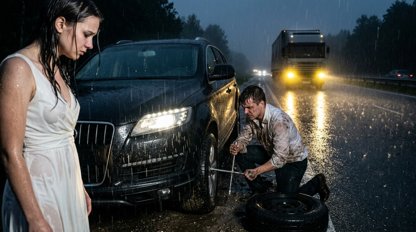 😦 Lekéstem egy interjút, ami megváltoztathatta volna az életemet, mert segítettem egy ismeretlen nőnek: másnap kaptam egy hívást, és amit mondtak, szóhoz sem jutottam. 10 percet késtem egy számomra nagyon fontos állásinterjúról. Ez a munka mindent megváltoztathatott volna. Stabilabb helyzetem lett volna, és beírathattam volna a fiamat egy jó iskolába. Teljes sebességgel vezettem, idegesített az idő. Az autópályán megláttam egy autót defektes kerékkel, és egy nőt a kocsi mellett, láthatóan arra várva, hogy valaki megálljon segíteni. Mivel kevés időm volt, először hezitáltam, de a lelkiismeretem visszafordított, hogy segítsek. Kiszálltam az autómból, és megkérdeztem, tudok-e valamiben segíteni. Rám nézett, és elmondta, hogy a telefonja teljesen lemerült, és nem tudta, mit csináljon. Szerencsére volt pótkerék, úgyhogy azonnal nekiláttam. Folyton megköszönte, és azt mondta, már egy órája ott állt, és senki sem állt meg segíteni. Miután kicseréltem a kereket, és megbizonyosodtam róla, hogy biztonságban elindult, rájöttem, hogy már túl késő: az interjúmnak vége lett. Másnap kaptam egy hívást egy ismeretlen számról, és amit mondtak, attól teljesen ledermedtem.