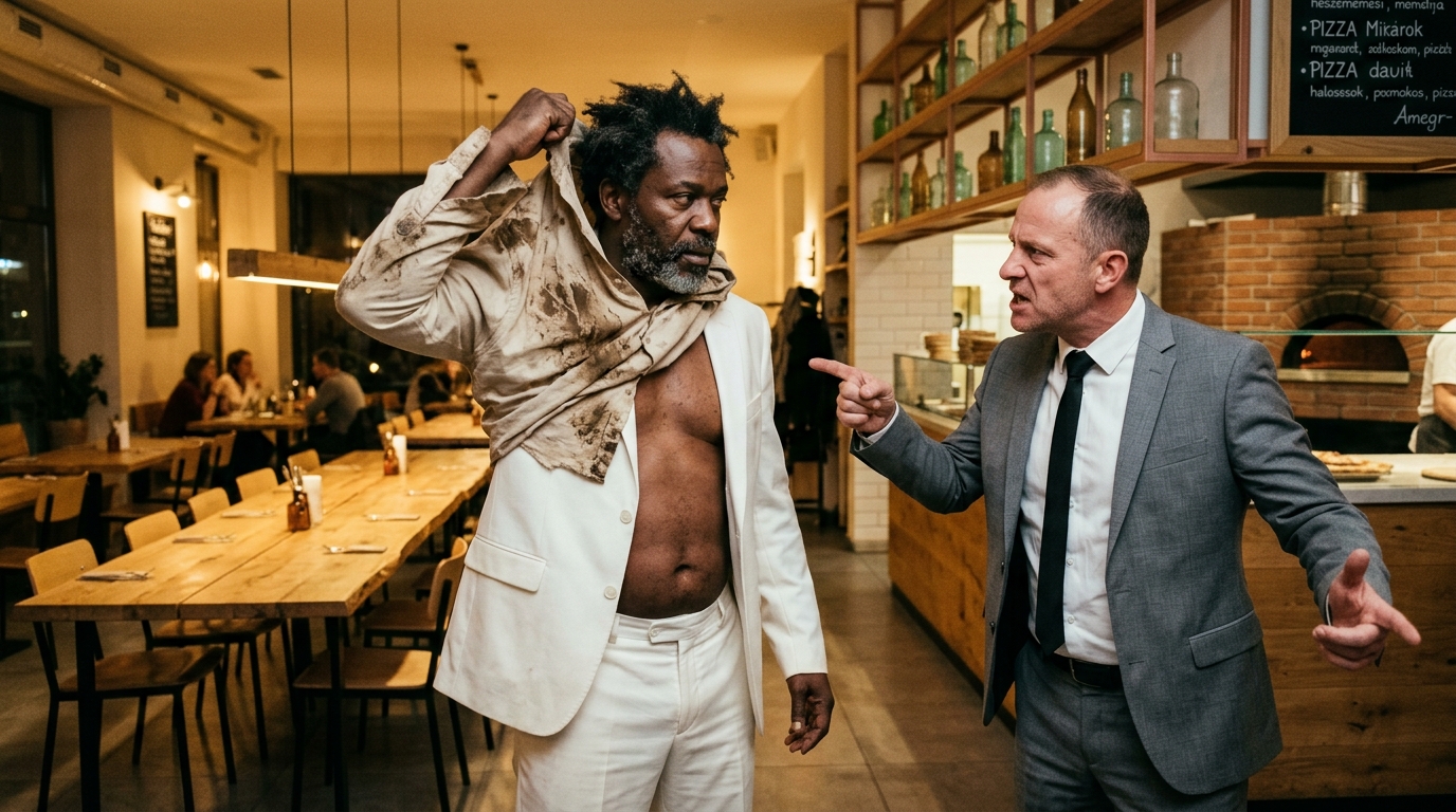 Egy hatalmas férfi egy váratlan megaláztatás után felfedi valódi hatalmát, és erkölcsi döntés elé állítja a közönséget: milyen büntetést érdemel az az alkalmazott, aki megvetéssel bánt vele. Egy történet az igazságszolgáltatásról, a látszatról és a következményekről, amely másodpercek alatt teljesen megváltozik.