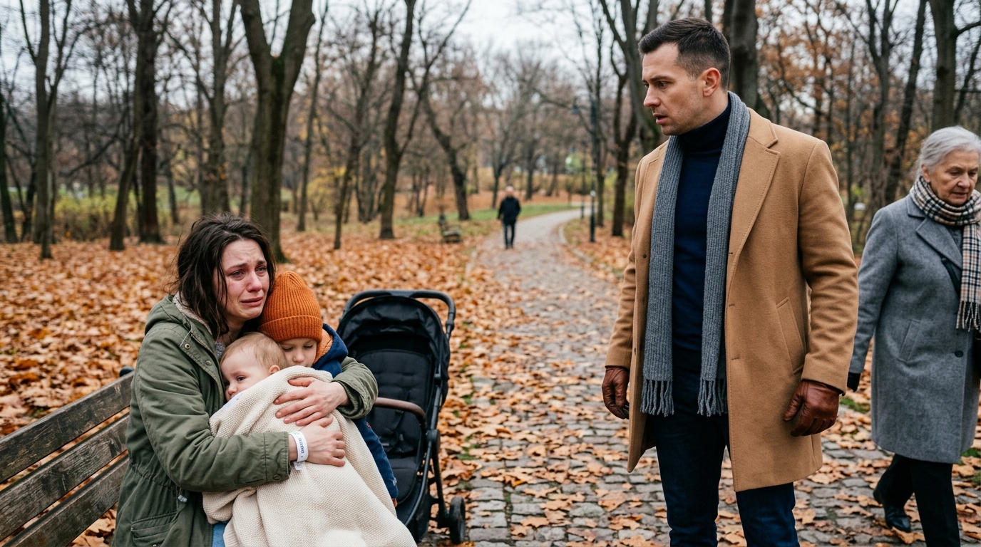 Szárazon állt, amikor meglátta a parkban: az exe, három babája és a neve egy karkötőn (A történet a hozzászólásokban folytatódik)