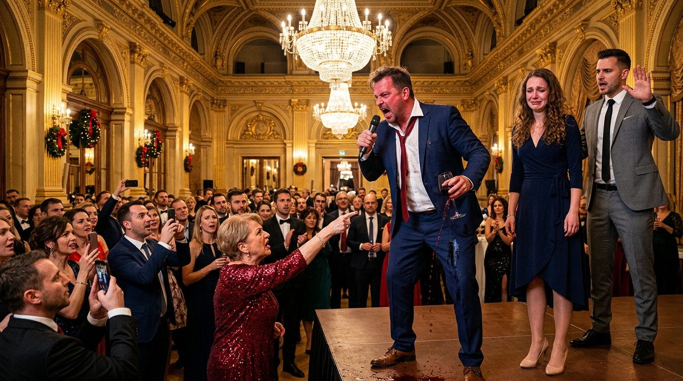 A részeg férjem a céges ünnepi bulin úgy döntött, hogy elárverez: „Ki akar egy éjszakát a gazfickómmal tölteni, és hallgatni a nyafogását? Kezdő licit 5 dollár.” De amikor beléptem a bálterembe, elkezdődött az igazi show…