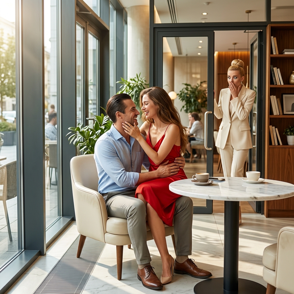 ELKAPTAM EGY NŐT, AKI A FÉRJEM ÖLÉBEN ÜLT EGY KÁVÉZÓBAN – AZ ARCA ELKERÜLT, AMIKOR MEGMEGLÁTOTT  A semmiből hirtelen szakadt az eső, olyan hevesen, hogy még az új Lexusom ablaktörlői is feladták. Leálltam, berohantam egy kávézóba, és puszta véletlenségből összefutottam a férjemmel, aki szintén az eső elől bujkált.  De nem volt egyedül. Egy másik nő ült az ölében.  A pillanat tört részemre esett. A srác arca teljesen elsápadt, amint meglátott. Megdermedt, annyira, hogy a nőnek háromszor is meg kellett kérdeznie tőle: “Mi újság, jól vagy?” Mivel a srác egy szót sem szólt, megfordult, és leugrott az öléből, mintha áramütés érte volna.  Két lépést hátráltam, amikor megláttam az arcát, és rájöttem, hogy ki a fene ő.  De mielőtt kitálalnék a lányról, aki miatt szóhoz sem jutottam… tegyél egy szívességet, nyomd meg a “Tetszik” gombot, és írd meg kommentben, melyik városból nézed.  Hadd mondjam el most rögtön: Stella vagyok, 36 éves és szívsebész.  Azon a keddi délutánon Bostont hatalmas vihar sújtotta. Semmi augusztusi szitálás; egy özönvíz volt, egy olyan szélviharral, ami végigsöpört az utcán, mintha maga a város akarna ott tartani. Később jöttem el a kórházból a szokásosnál, még mindig alkoholszagú voltam, és a fejem égett, miután nyolc órát műtöttem egy nyugdíjas katonát, aki autóbalesetben halt meg.  Ahogy a Back Bay környékén autóztam, a vihar annyira eldurvult, hogy még teljes erővel működő ablaktörlőkkel sem láttam semmit. Nem volt más választásom, mint beugrani egy kis kávézóba, amit a Beacon Street közelében találtam. Egy olyan hely, ahol rengetegszer megálltam munka után, csak hogy pár percre friss levegőt szívjak, mielőtt hazaindulnék.  Kinyitottam az ajtót. Megszólalt a csengő, és megcsapott a frissen pörkölt kávé finom illata. És ott, egy pillanat alatt, a világom a pokolba hullott.  Egy félhomályos sarokban, az ablakhoz szorítva… ott volt az öregem, Daniel, egy nagy biztosítótársaság főnöke. És nem volt egyedül.  Egy szőke nő kényelmesen ült az ölében, karjai a nyaka körül fonódtak, mintha ez lenne az egyetlen átkozott szék, amit ismer. A férfi keze a hasán pihent, és nem csak finoman érintette; olyan valaki szorítása volt, aki úgy ismerte, mint a tenyerét.  Amikor a férfi felnézett, és találkozott a tekintetemmel, elsápadt, mint a lepedő. Láttam, hogy gombóc képződik a torkában, mintha gyomorszájon vágták volna.  A nő, aki mellette ült, érezte a sokkot, és megdermedt. A fejét oldalra billentette, ránézett, összeráncolta a homlokát, és suttogta: „Daniel, mi a baj?” A férfi egy szót sem szólt. A nő újra megkérdezte, ezúttal agresszívabb hangon, de a srác még mindig rám szegezte a tekintetét, megbénultan.  Amikor harmadszorra sem válaszolt, a nő követte a tekintetét. És pontosan abban a kibaszott pillanatban kifutott a vér a… 👇 Olvasd el a teljes történetet az első kommentben!