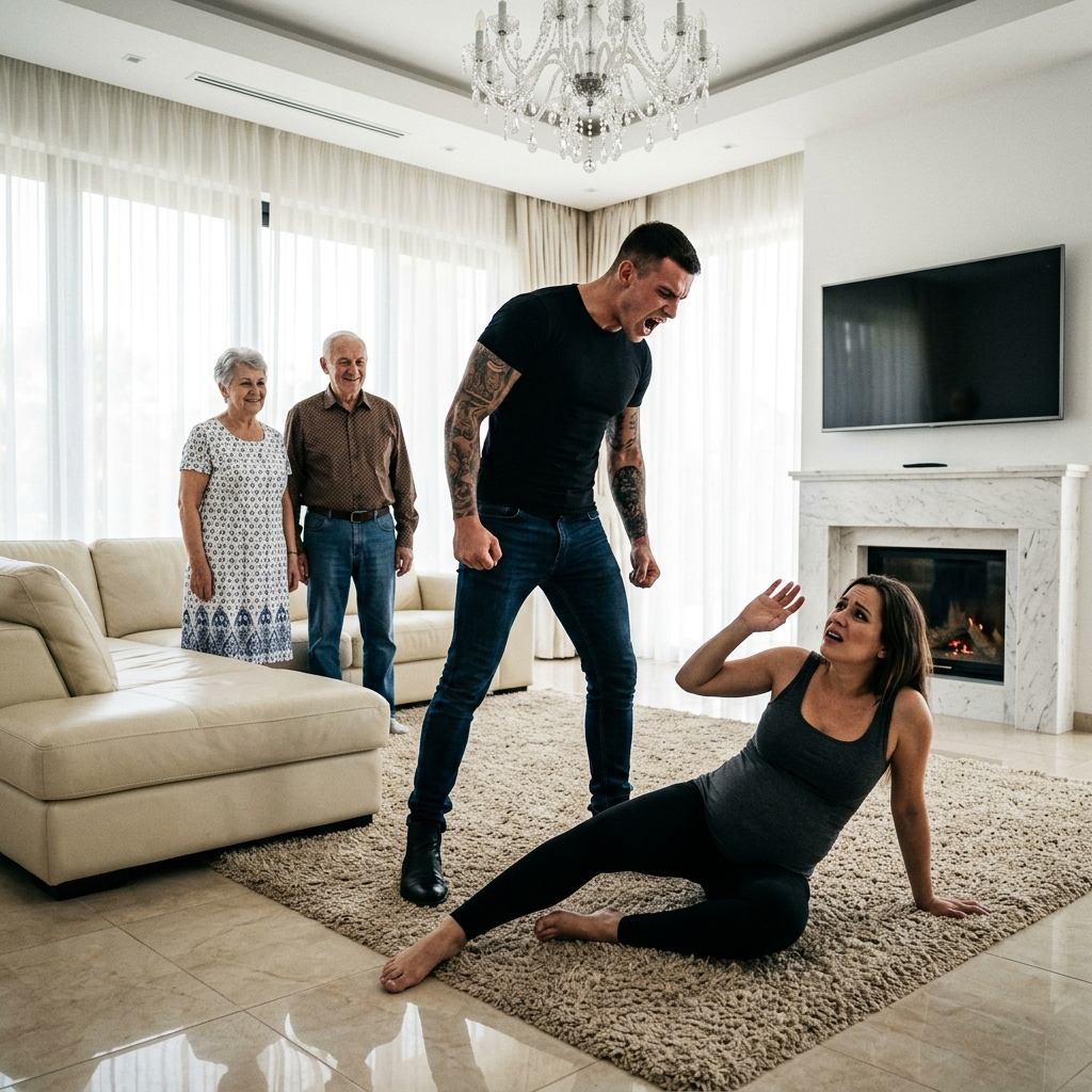 A férjem megvert, amíg terhes voltam, és a szülei nevettek… de nem tudták, hogy egyetlen üzenet mindent lerombolhat.  A férjem megvert, amíg terhes voltam, és a szülei nevettek… de nem tudták, hogy egyetlen üzenet mindent lerombolhat.  Hat hónapos terhes voltam, amikor hajnali ötkor elszabadult a pokol.  A hálószoba ajtaja a falnak csapódott. Victor, a férjem, berontott. Semmi üdvözlés. Semmi figyelmeztetés.  “Kelj fel, te haszontalan tehén!” – kiáltotta, és letépte rólam a lepedőt. “Azt hiszed, a terhesség királynővé tesz? A szüleim éheznek!”  Küzdve talpra álltam. Égett a hátam, és remegtek a lábaim.  “Fáj… Nem tudok gyorsan mozogni” – suttogtam.  Victor megvetően felnevetett.  “Más nők szenvednek, és nem panaszkodnak! Ne viselkedj úgy, mint egy hercegnő!” “Menj le, és főzz most azonnal!”  Sántikálva indultam a konyhába. Lent Helena és Raúl, a szülei ültek az asztalnál. A húga, Nora is ott volt, kezében a telefonnal, és anélkül rögzített engem, hogy megpróbálta volna leplezni.  „Nézd csak!” – mondta Helena kegyetlen mosollyal. „Azt hiszi, hogy a babahordás különlegessé teszi. Lassú, ügyetlen… Víctor, túl gyengéd vagy hozzá.”  „Bocsánat, anya!” – válaszolta, majd rám nézett. „Hallottad? Gyorsabban! Tojást, szalonnát, palacsintát. És ne égesd meg őket, mint mindig.”  Kinyitottam a hűtőszekrényt, de egy brutális szédüléshullám öntött el. A jeges padlóra estem és összeestem.  „Milyen drámai!” – morogta Raúl. „Kelj fel!”  Víctor nem segített. Egy sarokba ment, és megragadott egy vastag fapálcát.  „Megmondtam, hogy kelj fel!” – ordította.  Az ütés a combomat érte. Felsikoltottam. Összegömbölyödtem, védve a hasamat.  „Megérdemli!” – nevetett Helena. „Üsd meg újra. Meg kell tanulnia, hol a helye.”  „Kérlek… a baba…” könyörögtem sírva.  „Csak ez érdekel?” Victor ismét felemelte a botot. „Nem tisztelsz engem!”  Pár lépésnyire megláttam a telefonomat a földön. Ugrottam felé.  „Állítsd meg!” – kiáltotta Raul.  De az ujjaim elérték a képernyőt. Megnyitottam a csevegést a testvéremmel, Alexszel, egykori tengerészgyalogossal, aki tíz percre lakott innen.  „Segítség. Kérlek.”  Victor kikapta a kezemből a telefont, és a falhoz vágta. Hátrarántotta a hajamat.  „Azt hiszed, hogy bárki is eljön, és megment?” – suttogta. „Ma meg fogod tanulni a leckédet.”  Minden elsötétült.  Éreztem, ahogy a padló hidege hozzám nyomódik. Az arcom, egy nyirkos, kegyetlen keménység, ami a jelenhez láncolt, miközben minden más lassan kezdett kicsúszni a kezemből.  A forró serpenyőből még mindig áradt az égett zsír szaga, amely keveredett a vér és a félelem vasával, sűrű légkörrel töltve be a konyhát.  Helena nevetése valahol közelről és mégis távolról visszhangzott, mintha nem is abban a konyhában élne, hanem egy másik szobában, egy másik világban, egy másik fajban.  A látásom kezdett elhomályosulni a szélein, mintha valaki árnyékot húzna a szemem köré, és kívülről bezárná a napot.  A baba megmozdult bennem, egy halvány, szent impulzus, amely áthatolt a fájdalmamon, mint egy kötél, amelyet egy süllyedő emberhez kötnek.  Ez volt az egyetlen dolog, ami eszméletre hozott, az egyetlen ok, amiért az elmém nem zuhant teljesen abba a sötét ürességbe.  Szinte állatias tisztasággal gondoltam arra, hogy még egy kicsit ki kell tartanom, ha másért nem, csak azért az apró életért, ami folytatódott. A bennem harcolt.  Victor fel-alá járkált a konyhában, zihálva, mellkasa úgy zihált, mintha valami áldozata lenne.  A bot a kezében maradt, foltos, nehéz, már nem háztartási tárgy, hanem egy szándék fizikai bizonyítéka, amit senki sem mert megnevezni.  Helena bosszúsan beszélt, mintha elege lett volna az egyik rossz szokásomból, és abból, hogy nem nézek egy padlón fekvő terhes nőre.  Azt mondta, mindig ugyanazt csinálom, hogy sírok, elájulok és jelenetet rendezek, a fájdalmamat egy bosszantó családi mutatványra redukálva…  A 2. rész a hozzászólásokban olvasható.