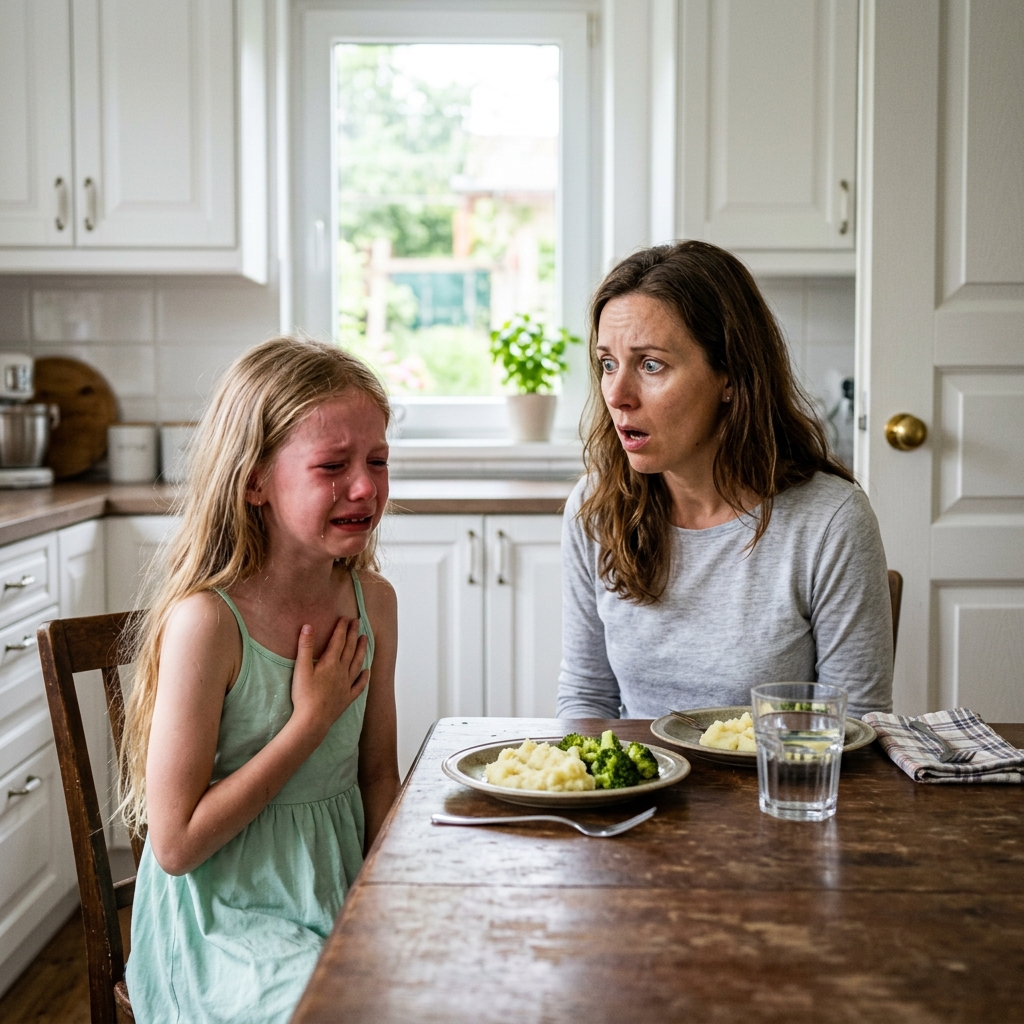 A MOSTOHÚROM NEM VOLT HAJLANDÓ ENNI… AMÍG EZT MEG NEM SÚGTA NEKEM.  Seattle egyik lakónegyedében, ahol az őszi levegő gyengéden simogatta az arcát, Rachel Harrison küzdött, hogy alkalmazkodjon új életéhez. A házasság fényévekre volt attól, amit elképzelt. Minden felfordult Emma, ​​ötéves mostohalánya érkezésével.  Rachel évek óta irodai tisztviselőként dolgozott a városi kórházban. Bár jól bevált megszokott életstílusa és biztos fizetése volt, egyszerűen nem találta a szerelmet. És ráadásul, miután egy orvos azt mondta neki, hogy nehéz lesz gyereket vállalnia, a házasság utáni vágya is szertefoszlott.  De az élet tavaly tavasszal lendületet adott neki. Egy üzleti találkozón találkozott Michael Harrisonnal, egy gyógyszeripari cég értékesítési vezetőjével, ott a kórházban. Nyugodt modorával és ragályos mosolyával egy szempillantás alatt elrabolta Rachel szívét. Amikor Rachel rájött, hogy Michael azért egyedülálló, mert nemrég özvegyült meg a felesége betegsége miatt, és hogy egyedül neveli a kislányát, hirtelen késztetést érzett, hogy segítsen neki.  Az udvarlás igazi forgatag volt. Michael kitört belőle: „Emmának szüksége van egy anyára.” És Rachel úgy érezte, *még ha nem is tudok szülni, talán mégis sikerülhet a főnöke lenni*.  Az esküvő egy kis templomban volt, csak a családtagjai voltak jelen. Emma egyszerűen gyönyörű volt fehér ruhájában, ahogy a csokrot tartva a folyosón sétált.  De három hónappal az esküvőjük után, és két hónappal azután, hogy Emmával éltek, Rachel már nem tudta, mit gondol. Emma egy igazi baba volt, egy angyal szőke hajjal és feltűnő kék szemekkel, de mindig távolságot tartott Racheltől.  „Jó reggelt, Emma” – köszöntötte Rachel, miközben kényelmesen elhelyezkedett az asztalnál reggeli közben.  Emma csak egy rövid „jó reggelt”-et tudott viszonozni, és rá sem nézett. Hozzá sem nyúlt a Rachel által sütött palacsintákhoz, csak kortyolt egyet a narancslevéből.  „Emma, ​​egyél még egy falatot!” – parancsolta Michael, felnézve az újságjából. De a hangneme olyan kemény volt, hogy Emma még jobban összezsugorodott a székében.  „Semmi baj, Emma, ​​ha nem akarod megenni őket, ne erőltesd meg magad!” – mosolygott Rachel szeretetteljesen.  Emma azonban nemlegesen megrázta a fejét, és leült a székről.  Michael felsóhajtott.  „Bocsáss meg, Rachel. Emma még mindig nem szokta meg teljesen ezt a változást. Annyira hozzászokott ahhoz, amit a másik feleségem főzött, szóval talán ezek az új ízek megzavarják.”  Michael nem szívesen beszélt elhunyt feleségéről. Csak annyit említett, hogy hirtelen elhunyt egy betegségben, és ennyi volt – nem akarta elárulni a részleteket. Rachel úgy gondolta, hogy nem menő fájdalmas emlékeket felidézni, ezért nem vett részt a beszélgetésben.  *„Szerinte ízetlennek találja a főztömet?”* Rachelt zavarta ez a gondolat. Szabadidejében a kórházban gyerekreceptes könyveket halmozott fel, és recepteket keresett az interneten… 👇 Olvasd el a teljes történetet az első kommentben!