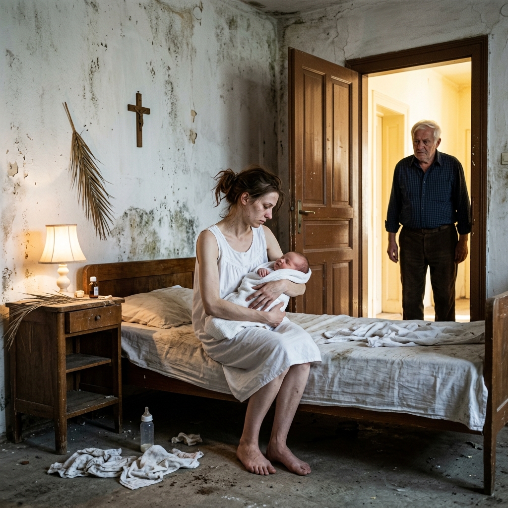 A férjem messze dolgozott, az anyósom nemrég halt meg, és én, aki frissen szült, az apósom házában kellett töltenem a szülés utáni karantént… de minden alkalommal, amikor egy tálca ételt hozott fel a szobámba, végigfutott a hideg, és csak egy dologra tudtam gondolni: elmenekülni abból a házból, mielőtt túl késő lenne.  A férjem messze dolgozott, az anyósom nemrég halt meg, és én, aki frissen szült, az apósom házában kellett töltenem a szülés utáni karantént…  De minden alkalommal, amikor egy tálca ételt hozott fel a szobámba, végigfutott a hideg, és csak egy dologra tudtam gondolni: elmenekülni abból a házból, mielőtt túl késő lenne.  Az első gyermekemet egy heves szeptemberi napon szültem egy guadalajarai állami kórházban.  Azon a napon a kórház zsúfolásig megtelt. A folyosók tele voltak emberekkel, az újszülöttek sírása keveredett a spanyolul beszélő nővérek sietős hangjával.  A fertőtlenítő erős szaga megszédített.  Amikor az orvos a mellkasomra helyezte a vörös és törékeny babámat, alig láttam a csukott szemét és az apró kezét, amely az ujjamat szorította.  Sírtam.  A boldogság könnyei voltak.  De ez a boldogság… nem volt teljes.  A férjem – Carlos – Monterreyben dolgozott. Építőiparban dolgozik, és gyakran van távol; csak havonta egyszer jön haza.  Amikor megindult a vajúdásom, csak felhívhatott.  A hangja, rekedten a telefonban:  „Várj… Már veszem a jegyet, hogy visszajöhessek.”  De amikor megérkezett… a fiunk már kétnapos volt.  Carlos csak három napig maradt otthon.  Három nap túl kevés.  Sokáig ölelte a fiunkat, mielőtt elment. A szemében büszkeség… és bűntudat is volt.  Megcsókolta a homlokomat, és azt suttogta:  „Várj még egy kicsit… Dolgozom még néhány évig, és aztán együtt költözünk a városba.”  Bólintottam.  Tudtam, hogy a családért teszi.  Az apósomék háza Guadalajara külvárosában, egy csendes környéken található. Egyemeletes, mexikói stílusú ház világossárga falakkal, piros cseréptetővel, egy nagy kaktusszal az udvaron és több cserép színes bougainvilleával.  Hárman laktak ott régebben: az apósom, az anyósom és Carlos.  De két évvel ezelőtt az anyósom hirtelen agyvérzésben meghalt.  Azóta az apósom – Don Ernesto – egyedül él.  Amikor szültem, a férjem családja azt mondta:  „Menj az apósodékhoz a szülés utáni időszakban, így lesz valaki, aki gondoskodik rólad.”  És én is erre gondoltam.  Végül is Don Ernesto egy csendes és visszafogott ember. Három év házasság alatt soha nem láttam felemelni a hangját.  Még egy kicsit félénknek is tűnt.  Azon a napon, amikor megérkeztem a babámmal, az ajtóban állt, ügyetlenül, bizonytalanul, hogyan tartsa a gyereket.  Ránézett a babára… és elmosolyodott.  Olyan kedves mosoly, hogy békét hozott.  „Úgy néz ki, mint Carlos, amikor kicsi volt” – mondta lassan.  A karantén első néhány napja nyugodtan telt.  Alig hagytam el a szobát. Egy kis szoba volt a második emeleten, ablakkal a napsütötte teraszra.  A baba nagyon kicsi volt, sokat aludt, de sokat sírt is. Az egész napom a szoptatása, a pelenkázása és az altatása körül forgott.  Don Ernesto nem sokat jött fel az emeletre.  Csak… étkezéskor jött.  Naponta háromszor.  Reggel, délben és este.  Feljött az emeletre egy tálcával tele étellel, és halkan kopogott az ajtón.  „Maria… egyél, amíg meleg.”  Az étel mindig csirkehúsleves, bab, puha hús, meleg tortilla volt… mindazok az ételek, amikről azt mondják, hogy jók a nőknek a szülés után Mexikóban.  A tálcát otthagyta az ágy melletti kis asztalon.  És azonnal elment.  Nem maradt.  Nem szólt.  Először… meghatott.  Egy majdnem hatvanéves férfi, aki életében alig főzött… most gondoskodott arról, hogy minden nap etessen.  Egyszer leszóltam neki fentről:  „Ettél már, apa?”  És lentről válaszolt:  „Igen, ettem.”  De… néhány nap múlva…  Elkezdtem érezni… hogy valami nem stimmel.  Nem az étellel volt a baj.  Furcsa érzés volt.  Minden alkalommal, amikor feljött a tálcával…  Felrázott a hideg.  Nem értettem, miért… de éreztem…  De ez az érzés… nem múlt el.  Épp ellenkezőleg, egyre erősödött…  A 2. rész a hozzászólásokban található.