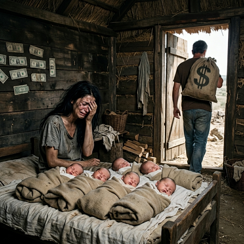 Az apa, aki öt gyermekét „átokként” emlegette… 30 évvel később, amikor már hatalmasak lettek, újra kereste őket.  1995-öt írtunk. Egy szerény mexikói faluban, egy kis vályogház hullámlemezből készült házában öt csecsemő sírt egyszerre.  María Guadalupe éppen öt ikrének adott életet. Rendkívül sovány, sápadt volt, és nem volt mit ennie.  Ahelyett, hogy boldog lett volna, férje, Ramón dühös volt.  „Öt?! María Guadalupe, öt!” – kiáltotta Ramón, miközben összepakolta a holmiját. „Már így is egy szájjal is küzdünk azért, hogy etessük magunkat! És most öt?! Éhen fogunk halni!”  „Ramón, ne hagyj el minket!” – könyörgött María Guadalupe, miközben két babát tartott, míg a másik három a szőnyegen feküdt. „Segíts! Harcoljunk együtt. Sikerülni fog.”  „Nem!” – lökte el Ramón María Guadalupé-t. „Nem akarom ezt az életet!” Előre akarok jutni! Ezek a gyerekek teher! Átok az életemre!  Elvette María Guadalupe párnája alatt tartott kis megtakarítását: a tejre szánt pénzt.  “Ramón! Ez a pénz a gyerekeké!”  “Ez az én fizetségem a kárért, amit okoztál nekem!”  Ramón elment. Busszal Mexikóvárosba ment. Még csak rá sem nézett a felesége könnyeire vagy az öt gyermekére. Csak magára gondolt.  EGYEDÜL FELKELNI  María Guadalupe élete pokollá vált.  Hogy eltartsa öt gyermekét (Juant, Josét, Franciscot, Pedrot és Gabrielt), reggelente ruhát mosott, délutánonként a piacon árult, este pedig egy étteremben mosott.  A szomszédok kritizálták.  “Ott van a vénasszony. Annyi gyereke van, és a férje elhagyta.”  De María Guadalupe soha nem adta fel.  Minden este, mielőtt lefeküdtek volna szűkös szobájukban, ezt mondta a gyerekeinek:  „Ne haragudjatok apátokra. De ígérjétek meg… egy napon megmutatjuk nektek, hogy nem vagytok teher. Hogy áldás vagytok.”  Az öt testvér intelligens, szorgalmas és istenfélő emberekként nőtt fel. Tanúi voltak anyjuk áldozatának. Ez arra ösztönözte őket, hogy szorgalmasan tanuljanak, még akkor is, amikor csak só volt a tányérjukon.  AZ ÖNZŐ EMBER VISSZATÉRÉSE (2025)  Harminc évvel később.  Ramón 60 éves volt. Az álma, hogy Mexikóvárosban boldoguljon, nem vált valóra. Bűnös szokások rabja lett, megbetegedett, és most szegénységben élt. Nem volt családja, mert a szeretője is elhagyta, amikor elfogyott a pénze.  Veseelégtelenségben szenvedett, és nagy összegű pénzre volt szüksége egy műtéthez.  Egy nap meglátott egy címsort az újságban:  „AZ ÉV ANYÁJA: MARÍA GUADALUPE HERNÁNDEZT ELISMERIK A MEXIKÓVÁROSI GRAND HOTELBEN.”  Ramón szeme elkerekedett. María Guadalupe! A felesége! És a képen gazdagnak tűnt.  „Most már gazdagok…” – motyogta Ramón. „Jogom van hozzá. Én vagyok az apa. Kérhetek pénzt a műtétre. Biztos vagyok benne, hogy elfogadnak.”  A lehető legjobban felöltözött, bár a ruhák régiek voltak, és elindult a mexikóvárosi Grand Hotelbe.  A NAGY ÜNNEP  A szállodába érkezve egy őr megállította.  „Uram, a meghívója?”  „Nincs meghívóm! Én vagyok a kitüntetett férje! María Guadalupe Hernández! Engedjen át!” – kiáltotta Ramón.  A felfordulás miatt egy elegáns, idősebb nő lépett ki, ékszerekkel díszítve, igazi hölgy tartása mellett. María Guadalupe volt az.  „Ramón?” – kérdezte María Guadalupe meglepetten.  „María Guadalupe!” Ramón előreszaladt és letérdelt elé. „Bocsáss meg! Tévedtem! Visszajöttem, María Guadalupe! Építsük újjá a családunkat. Beteg vagyok… Szükségem van a segítségedre.”  A vendégek mormogtak. Szóval ez volt az a férj, aki elhagyta őket.  María Guadalupe Ramónra nézett. Szívében már nem volt harag, de szeretet sem.  „Ramón” – mondta nyugodtan –, „harminc éve. Egyetlen levél sem. És most, hogy pénzre van szükséged, visszajössz?”  „Még mindig az apjuk vagyok!” – mentegetőzött Ramón. „Hol vannak a gyerekeim? Látni akarom a gyerekeimet! Biztos vagyok benne, hogy megértik!”  Hirtelen kialudtak a fények. Reflektorfény világította meg a színpadot.  „Látni akarja a gyermekeit?” – kérdezte María Guadalupe. Íme, itt vannak.  AZ ÖT „BÍRÓ”  Egyenként öt elegáns és sikeres férfi lépett színpadra.  Juan, bírói talárban.  „Én vagyok Juan Hernández bíró…”  A 2. rész a hozzászólásokban olvasható.