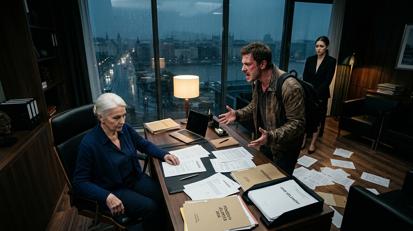 Abban a pillanatban, amikor megszólalt a telefonom, fogalmam sem volt, hogy a saját fiam mindent össze fog rombolni egyetlen brutális mondattal: „Anya, a feleségemmel elhagyjuk az országot. Eladtam a lakásodat. Viszlát.” Meghűlt bennem a vér, de ahelyett, hogy könyörögtem volna, nevettem. Ekkor habozott, és megkérdezte: „Mit felejts el, anya?” Még mindig mosolyogva mondtam ki az egyetlen igazságot, amire soha nem számított: „A lakás valójában nem a tiéd volt, hogy eladd.”….. A hívás 6:12-kor érkezett egy esős csütörtök este, éppen akkor, amikor tésztát csöpögtettem a kis konyhámban Boston belvárosában.  „Anya” – mondta a fiam túl vidáman –, „Ericával elhagyjuk az országot. Eladtam a lakásodat. Viszlát.” Egy pillanatra őszintén azt hittem, hogy félrehallottam. Letettem a fazékot, megtöröltem a kezem egy konyharuhával, és szorosabban a fülemhez szorítottam a telefont. „Mit tettél?” Röviden felnevetett, olyat, amilyen a középiskolában szokott, amikor azt hitte, hogy megúszta a kijárási tilalom átlépését. – Ugyan már. Ne tedd ezt nehezebbé, mint amennyire kell. Te magad mondtad, hogy néhány éven belül egy idősek otthonába szeretnél menni. Ez csak felgyorsítja a dolgokat.  Összeszorult a mellkasom, de a hangom nyugodt volt. – Spencer, eladtad a házamat?  – Én intéztem mindent – ​​mondta. – Meg kellene köszönnöd. Forró volt a piac. Készpénzes vevőt találtam. Holnap reggel zárunk, és addigra Ericával repülőn leszünk.  A pultnak dőltem, és a mosogatóból gomolygó gőzt bámultam. A fiam mindig összekeverte a magabiztosságot az intelligenciával. Harminchat évesen még mindig azt hitte, hogy egy gyors hanggal el lehet menekülni a következmények elől.  – Pontosan mikor – kérdeztem – egyeztem bele ebbe?  – Évekkel ezelőtt aláírtad azt a meghatalmazást.  – Két évvel ezelőtt visszavontam a meghatalmazást.  Egy pillanatnyi csend volt a vonalban. Aztán magához tért. – Nem számít. A papírmunka átment. Mindenesetre vége a vitatkozásnak. Azért hívtam, mert nem akartam, hogy mástól halld. Nem bocsánatkérés. Nem szégyen. Csak logisztika.  Odamentem az ablakhoz, és lenéztem az alattam elterülő nedves utcára, a fényszórók suhantak a fekete járdán. A szoba túloldalán, bekeretezve a könyvespolcomon Spencer tízéves fotója állt hiányzó metszőfogakkal és fűfoltokkal a térdén, a karját átölelve, mintha én lennék a világ legbiztonságosabb embere. Valahol a fiú és a telefonban lévő férfi között a kapzsiság kiürítette.  „Hová mész?” – kérdeztem.  „Először Portugáliába. Talán Spanyolországba utána. Nem számít.” Lehalkította a hangját. „Figyelj, mire bármit is kitalálsz, addig mi már nem leszünk ott.”  Ekkor nevettem.  Nem hangosan. Csak egyszer. Élesen és tisztán.  Elhallgatott. „Mi olyan vicces?”  „Egy apró részletet elfelejtettél, drágám.”  A hangneme megváltozott. „Mit felejtettél el, anya?” Hagytam, hogy a csend addig nyúljon, amíg szinte éreztem, ahogy a telefonját szorongatja.  Aztán azt mondtam: „A lakás valójában soha nem az enyém volt, hogy eladjam.” És évek óta először Spencernek nem volt mit mondania.