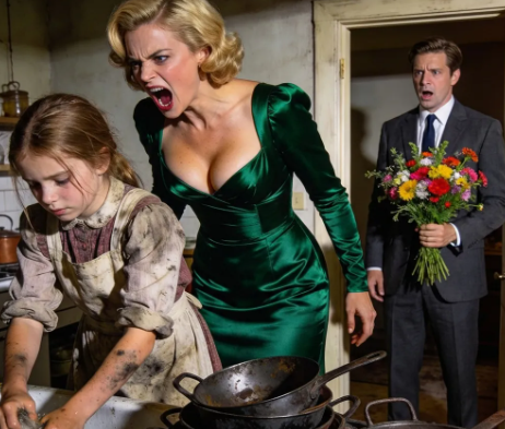 Egy lányt és kisöccsét mostohájuk arra kényszerít, hogy elmosogassanak 50 edényt…