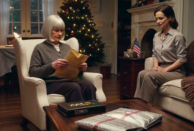 Meghívtam a fiamat és a feleségét karácsonyi vacsorára. Megleptem egy BMW-vel, és adtam neki egy dizájner táskát