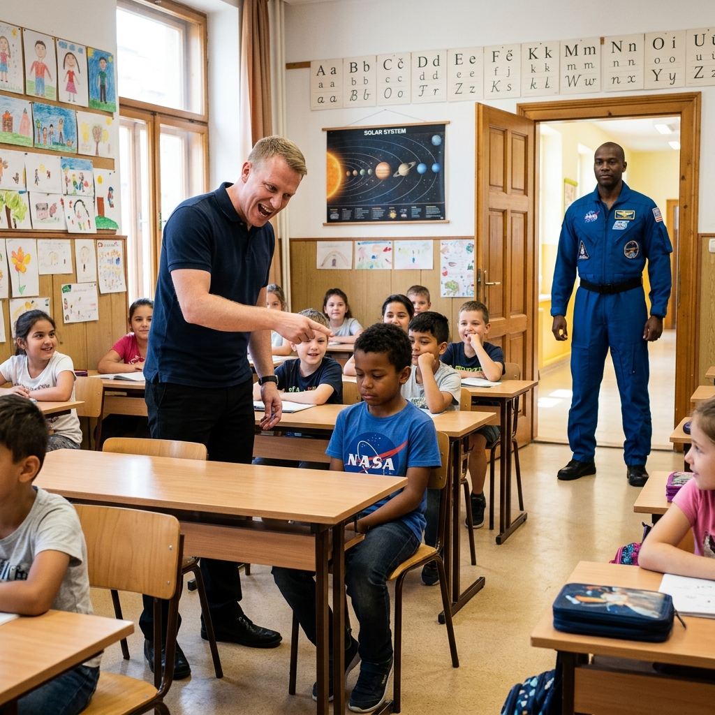 Azt mondta: „Az apám a NASA-nál dolgozik.” Az egész osztály nevetett – mígnem belépett ez a férfi.  Egy tanár nevetése majdnem összetörte egy gyerek büszkeségét, de az igazság akkor jött el, amikor NASA-jelvényt viselt.  Volt már olyan pillanatod, ami úgy lebegett a levegőben, mint egy rossz szag? Valami kimondása, ami azonnal megváltoztatta egy szoba energiáját. Pontosan ez történt a Prescott Általános Iskolában, ott, Mrs. Worthington harmadikos osztálytermében Chandlerben, Arizonában.  A Karrierhét volt, egyike azoknak az éves eseményeknek, ahol a gyerekek törökülésben ülnek az olvasószőnyegen, miközben a szülők körbejárnak, és olyan dolgokat mutogatnak, mint a sztetoszkópok, sisakok vagy laptopok. Néhány gyerek büszkén sugárzott, mások összerezzentek, de mindannyian várták. Megtörte a helyesírási tesztek és a szorzótábla ritmusát.  A nyolcéves Jallen Brooks szinte ugrált a székében aznap reggel. Kicsi volt a korához képest, de éles, mint a szög. Tágra nyílt szemekkel beszélt, mintha minden szó számítana. És ma minden szó számít. Az apja délután később érkezett volna meg. Így amikor Mr. Denton megkérte az osztályt, hogy felváltva meséljék el, mivel foglalkoztak a szüleik, Jallen egyenesen ült, mintha napok óta próbált volna.  „Az apám” – mondta, kidülleszkedve – „a NASA-nál dolgozik.”  Szünet következett. Nem az a fajta, amikor az emberek összezavarodnak. Az a fajta, amikor nem hisznek neked. Az egyik gyerek felhorkant. Egy másik suttogta:  „Ja, persze.”  De a tanár reakciója sújtott meg a legjobban. A körülbelül 40 éves, ritkuló hajú, khaki öltönyben és betűrt pólóingben lévő Mr. Charles Denton felnevetett. Nem nevetés volt. Az a fajta halk, megvető nevetés volt, amitől még kisebbnek érzed magad, mint amilyen már vagy.  „Szóval, NASA, mi?” – kérdezte, felvonva a szemöldökét, mintha Jallen az imént állította volna, hogy az apja űrhajókat épített a hátsó udvarban. „Elég élénk a fantáziád, Jallen. Talán legközelebb valami realisztikusabbra törekszünk.”  Néhány gyerek kuncogott. Az egyik lány még magában is megismételte: „realisztikusabb”, mintha egy vicc lenne, amiben mindannyian benne vannak.  Jallen nem szólt egy szót sem. Csak a szőnyeget bámulta, és összekoccintotta a tornacipőjét. A kezei, amelyek percekkel azelőtt még élénkek voltak, most apró ökölbe szorultak az ölében. Mr. Denton továbbment. Nem állt meg, hogy észrevegye, hogyan ereszkedik meg Jallen válla, vagy milyen csendbe vész hirtelen, de valaki más igen. Mila és Gwen, akik Jaylen mellett ültek, odaléptek, és suttogva mondták:  „Hiszek neked.”  Nem válaszolt, csak bólintott halkan, tekintetét továbbra is a padlóra szegezve.  A délelőtt többi része elrepült. Jacob apja tűzoltó volt. Khloe anyukájának péksége volt. A szülők jöttek-mentek, tapsoltak, megköszönték és megölelték őket, de Jaylen csak ült ott, és próbált eltűnni a szőnyegben.  …👇 Olvasd el a teljes történetet az első kommentben!