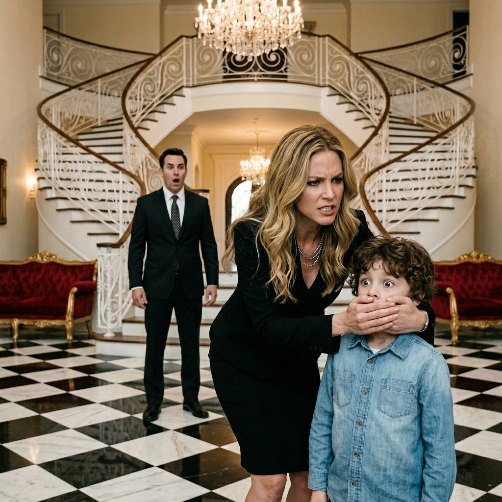 „NE BESZÉLJ SENKIVEL” – A MOSTOHANYA BEFOGJA A MILLIOMOS FIA SZÁJÁT  „Kérlek, valaki segítsen. Nem kapok rendesen levegőt. A szám le van zárva, és órák óta bezárva vagyok a sötétben.”  A mindössze 7 éves kis Daniel Morales alig hallható hangja tompa suttogásként hallatszik elő a barcelonai luxus családi kastély hálószobájának sötét szekrényéből. Délelőtt 11 óra óta van bezárva, száját teljesen befedi vastag ezüstszalag, amit mostohaanyja, Valentina ragasztott rá, miután a fiú megpróbálta elmondani egy szomszédjának, hogy két napja nem evett rendesen.  Kis ajkai duzzadtak és fájnak a szoros szalag alatt. Sápadt arcát órák óta hullató, megszáradt könnyek csíkozzák. Vékony teste remeg a szekrény teljes sötétségében, ahol alig fér el, térdét törékeny mellkasához húzva ül. Hallja, hogy a lenti nappaliban megy a tévé, Valentina kedvenc szappanoperáit nézi, miközben drága csokoládékat eszik, mintha nem is egy két emelettel feljebb szenvedő gyerek élne.  Daniel megpróbál sikítani, de egyetlen hang sem hagyja el szorosan összezárt ajkait. Megpróbál dörömbölni a fa szekrényajtón, de apró kezei gyengék az étlenségtől és az állandó félelemtől. Csak teljes csendben sírhat, némán könyörögve, hogy apja, Sebastián Morales, hamarosan térjen vissza londoni üzleti útjáról, és találja meg, mielőtt túl késő lenne.  Amit Daniel ebben a pillanatban nem tud, az az, hogy apja éppen most mászik fel a háromszintes kúria széles olasz márványlépcsőjén. Sebastián úgy döntött, hogy két nappal korábban tér vissza a tervezettnél, mert valami az utolsó videohívásukban mélyen furcsának és zavarónak tűnt számára. Daniel remegő hangon azt mondta, hogy minden tökéletesen rendben van, de nagy, ijedt szemei ​​teljesen más és rémisztő történetet meséltek.  Sebastián lassan sétál a házuk második emeletének csendes folyosóján. Minden túl csendes ahhoz képest, hogy szerdán délután 4 óra van. Normális esetben ilyenkor hallaná, ahogy Daniel a játékautóival játszik, vagy gyerekműsorokat néz a tévében a szobájában. De ma csak egy zavaró csend van, ami azonnal beindítja apai ösztöneit.  Óvatosan közeledik fia kék-fehér szobájához, és lassan kinyitja a faajtót. A szoba teljesen élettelen. Az egyszemélyes ágy katonai pontossággal van bevetve, mintha napok óta senki sem aludt volna ott. A drága játékok mesterséges és természetellenes módon vannak elrendezve a polcokon. Minden túl rendezettnek és tökéletesnek tűnik ahhoz, hogy egy aktív 7 éves fiú szobája legyen.  Sebastián egyre növekvő riadalmat érez a mellkasában, miközben minden részletet szemügyre vesz.  “Daniel?” – kiáltja határozott, de kontrollált hangon. “Itt vagy, fiam?”  Csak a…  👇 Olvasd el a teljes történetet az első hozzászólásban!