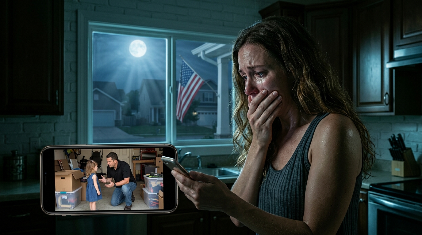 My 7-year-old daughter and her dad started having “PRIVATE TALKS” in the garage — so I set up a hidden camera… and immediately wished I hadn’t. My husband, Jason, and I have been together for seven years. Our daughter, Lizzie, is seven, and Jason has always been an amazing father. He didn’t just show up. He showed up every day. School events, scraped knees, bedtime stories — he’s been there for all of it. That’s why I ignored the first few times he started taking Lizzie into the garage right after school. They’d go in, shut the door, and stay in there “talking.” When I asked what they were doing, Jason smiled like I was being dramatic. “Private talks,” he said, half-joking. “You’re not invited.” I tried asking Lizzie later… and she repeated the exact same line, word for word, like she’d memorized it. “Private talks, Mom. You’re not invited.” After that, I started noticing things I hadn’t paid attention to before. The garage light was always on. The small window was covered. And somehow, every time I got close, the radio would be playing loud enough that I couldn’t hear voices through the door. If I knocked, Jason didn’t open it right away. It was always a few minutes. Then he’d step out and stand in the doorway, blocking my view. “What do you need?” he’d ask. Only after that would Lizzie come out too. And she looked fine. Not scared. Sometimes even cheerful. But the secrecy was eating me alive. So one afternoon while Jason was at work, I set up a tiny camera in the corner of the garage and hid it behind storage bins. I plugged it into an outlet no one ever used. That night, they went in again. The door clicked shut. I opened the live feed on my phone…