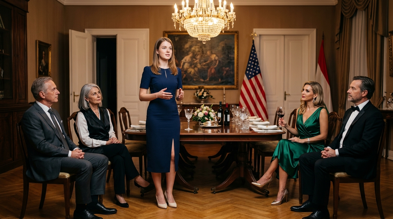 Úgy viselkedtem, mint egy egyszerű, kissé naiv lány, amikor megismerkedtem a vőlegényem családjával – és ami ezután történt, teljesen váratlanul ért… Soha nem mondtam a vőlegényemnek, hogy havi 37 000 dollárt keresek. Az ő szemében mindig is nagyon egyszerűen éltem. Amikor meghívott vacsorázni a szüleihez, látni akartam, hogyan fognak bánni velem. Így hát szerénynek, csendesnek és kissé bizonytalannak tűntem. De abban a pillanatban, hogy beléptem az ajtón, rájöttem, hogy én vagyok az, aki tanulni fog valamit… Tizennégy hónapig Marcus úgy ismert engem, mint azt a nőt, akinek régi Subaruja van, rendezett lakása van, és aki csendesen megszokta, hogy messze a megengedhető pénze alatt él. Soha nem hazudtam neki. Csak soha nem javítottam ki azt az énváltozatomat, amelyben a legszívesebben hitt volna.  Igen, a műszaki területen dolgozom. Igen, egyszerűen élek. És igen, teljesen lehetséges havi 37 000 dollárt keresni, miközben úgy nézel ki, mint aki praktikus cipőket vásárol, minimalista ékszereket hord, és nem gondolja, hogy minden vacsorának előadásnak kell tűnnie. Ez a rész a nagymamámtól örökölt. Ő nevelt fel a szüleim halála után, és hitt valamiben, amit sosem felejtettem el: az emberek akkor a legőszintébbek, amikor azt hiszik, hogy semmijük sincs, amire szükségük lenne. Nincs státusz, amire hatással lehetnének. Nincs befolyás, amit kölcsönkérhetnének. Nincs rejtett érték, amiért érdemes lenne színlelni.  Szóval, amikor Marcus meghívott vacsorázni a szüleihez Seattle-en kívüli házukba, úgy döntöttem, hogy nem könnyítem meg a dolgukat.  Egy egyszerű sötétkék ruhát viseltem.  Kis arany fülbevalók.  Alacsony sarkú cipő.  A hajam ugyanolyan egyszerűen volt hátrafogva, mint a hosszú irodai napokon, amikor azt akarom, hogy minden rendben és félretett helyen legyen. Nem sokkal naplemente után érkeztem, nyírt sövények, széles kocsifelhajtók és magas ablakok mellett, amelyek lágyan világítottak a gondosan megtervezett kert mögött. Minden a környéken a pénzre utalt, de arra a csendes fajtára, amelyik elvárja, hogy felismerjék anélkül, hogy valaha is bemutatkozna. A Whitmore-ház gyönyörű volt, de gondosan elrendezettnek tűnt. Friss virágok a bejárat közelében. Egy konyha, amely elég nagy ahhoz, hogy húsz embert ehessen anélkül, hogy bárki megérintené a vállát. Halk zene szólt valahol a háttérben. Az a fajta ház, ahol minden fény meleg, minden felület csillog, és semmi sem úgy néz ki, mintha véletlenül hagyták volna ott.  Aztán beléptem, és az este megváltozott.  Marcus anyja olyan csiszolt mosollyal fogadott, hogy alig érződött emberinek. Tekintete lassan végigsiklott rajtam, felmérve a ruhát, a cipőket, azt, hogy semmi sem volt elég feltűnő, ami felkeltette volna az érdeklődését. Nem mondott semmi nyíltan durvát. Nem is kellett volna. Vannak nők, akik csak az időzítéssel tudnak mérsékeltnek éreztetni veled az embert. Egy szünet, ami csak egy másodperccel a kelleténél hosszabb. Egy pillantás, ami megáll és elidőz. Egy olyan sima hangnem, hogy egy pillanatig tart, mire észreveszed az élét alatta.  „Ő Ella” – mondta Marcus egy kis nevetéssel, ami nem igazán tetszett nekem. „Nagyon… visszafogott.”  Visszafogott. Elmosolyodtam, de valami bennem megdermedt. Elkezdődött a vacsora, és a kérdések is. Hol nőttem fel? Pontosan mit csináltam a tech-ban? Az üzleti oldalon dolgoztam, vagy inkább támogató szerepet töltöttem be? Mindig is a városban éltem? Hozzá voltam szokva az ilyen estékhez?  Mindent udvariasan kérdeztek, ami valahogy csak rontott a helyzeten. Ez az a fajta udvariasság volt, ami nem szívesen fogad be. Tanulmányoz.  Marcus húga késve érkezett, magabiztosan és tökéletes időzítéssel, és úgy kapcsolódott be a beszélgetésbe, mintha már tudná, hogyan kellene alakulnia az estének. Az apja kevesebbet beszélt, de többet figyelt. És Marcus, meglepetésemre, nem tűnt irritáltnak vagy védelmezőnek. Nyugtalannak tűnt. Nem azért, mert a családja megnehezítette a dolgokat. Mert nem tettem rájuk nagy hatást. Ekkor kezdtem el érezni – a halvány, félreérthetetlen érzést, hogy ez a vacsora valójában nem is arról szólt, hogy találkozzunk velem. Inkább egy értékelésnek tűnt. Egy privát kis áttekintésnek, ami már azelőtt elkezdődött, hogy beléptem volna az ajtón. Aztán felmerült egy másik név. Alexandra. Először csak egyszer. Aztán megint. A szoba azokon az apró módokon változott, amikről az emberek azt hiszik, senki sem veszi észre. Egy pillantás az anyjától. Egy mosoly a húgától a pohara pereme fölött. Marcus fél másodperccel a kelleténél tovább mozdulatlanodott.  Később, miközben a mosdó felé tartottam, elhaladtam egy bekeretezett családi fotókkal teli folyosó mellett. Ünnepek. Ballagások. Nyári hétvégék. Jótékonysági rendezvények. Több ilyen rendezvényen is Marcus ugyanazon elegáns, sötét hajú nő mellett állt. Alexandra. Tovább kellett volna mennem a félig csukott ajtó mellett.  Ehelyett megálltam, amikor három nevet hallottam ugyanazzal a halk hangon kimondani: az enyémet, Marcusét és Alexandráét. Nem maradtam ott sokáig. Nem is kellett volna. Mire visszamentem az asztalhoz, még mindig mosolyogtam – de már nem egy átlagos családi vacsorához ültem le. Beléptem valamibe, ami egyértelműen jóval az érkezésem előtt elkezdődött. És valahogy ez csak a kezdet volt.