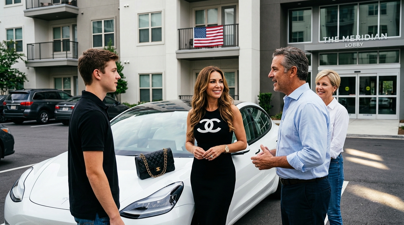 Anyukám figyelmen kívül hagyta a születésnapomat – Miután apukám meglátta a 95 ezer dolláros Teslámat, összehívott egy megbeszélést és pánikba esett… Anyukám megint figyelmen kívül hagyta a születésnapomat. Nem volt elfoglalt. Nem volt elterelődött a figyelme. A konyhánkban állt egy tortával a kezében a 33. születésnapomon, és gratulált az öcsémnek, amiért elérte a 100 000 követőt a csatornáján, miközben én ott álltam a bevásárlószatyrokkal a kezemben, mintha én lennék a vendéglátó.  Senki sem kívánt boldog születésnapot. Egyszer sem. Sem SMS, sem hívás, semmilyen üdvözlőlap nem volt a kenyérpirító mögé dugva, mint gyerekkoromban. Csak köröztek körülötte, filmeztek a telefonjukkal, miközben én leültem egy nejlonzacskóba, és rájöttem, hogy hivatalosan is háttérzajjá váltam a saját családomban. Madison Reed a nevem. És pontosan ekkor pattant el valami bennem. Nem sikítottam.  Nem sírtam. Mosolyogtam, azt mondtam: „Elállok az utadból”, és elsétáltam a torta mellett, amin a nevemnek kellett volna szerepelnie.” Néhány órával később a lakásomban voltam, és a laptopomat bámultam, egy hatalmas technológiai felvásárlásból származó bónuszom pedig merészségként lógott a számlámon. Éjfélre megrendeltem egy 95 000 dollár értékű, teljesen felszerelt Teslát, készpénzben fizetve.  Készítettem egy képernyőképet a visszaigazoló oldalról, és csendben feltöltöttem a privát Instagram-oldalamra. Arra, amit a családom követett, de sosem lájkolt semmi. Felirat nélkül, csak az autó, az ár és a tükörképem a képernyőn. Másnap reggel apám hívásával villogott a telefonom. Majdnem fel sem vettem. Amikor felvettem, remegett a hangja.  Madison, honnan vetted a pénzt egy 95 000 dolláros Teslára? – kérdezte. Aztán jött a sor, ami mindent megváltoztatott. Holnap családi megbeszélés, este 7 óra, mindenkinek. A hívás befejezése után a telefonomra meredtem, és rájöttem, hogy nem félek. Készen állok. Azt hitték, még mindig én vagyok a láthatatlan lány, aki csendben magyarázkodik, amíg jobban nem érzik magukat.  Fogalmuk sem volt, mi fog következni. Mire apám elrendelte azt a családi találkozót, én már hónapokig színleltem, hogy a családom kivételezése ilyen és olyan, mint amilyennek lennie kell. Seattle-ben éltem, vezető termékmenedzserként dolgoztam egy egészségügyi technológiai startupnál, és több pénzt kerestem, mint valaha is gondoltam volna. De a dallasi Reedéket csak egy dolog érdekelte: az öcsém, a vizionárius tartalomkészítő.  Dicsekedtek vele mindenkinek, aki csak meghallgatta őket, miközben a munkámról beszéltek, mintha recepciós lennék, aki néha számítógépes dolgokat csinál. A születésnapi incidens nem egy elszigetelt eset volt. Csak a legnyilvánvalóbb. Két héttel azelőtt repültem haza egy gyors látogatásra. Emlékszem, hogy a régi étkezőasztalnál ültem, és a banki alkalmazásomat görgettem, és lefagytam egy tételnél egy régi számlámon, amelyet technikailag még mindig megosztottam a szüleimmel. 12 500 dollár átutalása.  Olvasd el a Media LLC-t. A Reed Media, a bátyám kis cége. Akkoriban úgy írtam le, mint valami olyasmit, amit apám kezelt adózási okokból, de ez a szám szálkaként ragadt meg az agyamban. Ez a szálka a születésnapom után kezdett lüktetni. Nem voltam buli. Azon az éjszakán, miután megrendeltem a Teslát, nem tudtam aludni.  Ehelyett kinyitottam a laptopomat, és elkezdtem ásni. A szüleim nem voltak jártasak a technikában, ami ironikus, tekintve, mennyire imádták a bátyám online karrierjét. Évekkel ezelőtt, amikor még egyetemre jártam, segítettem létrehozni egy megosztott családi felhőmappát a dokumentumoknak. Soha nem változtatták meg a jelszót. Amikor bejelentkeztem, olyan volt, mintha egy olyan trezort nyitottam volna ki, amihez senki sem számított, hogy hozzányúlok.  [horkan] Régi PDF-ek, bankszámlakivonatok, hiteldokumentumok, adóbevallások. Először átfutottam őket, azt mondogatva magamnak, hogy paranoiás vagyok. Aztán egyetlen fájlnév hallatán kiszorult a tüdőm. college_fund_madison_closure.pdf. Remegő kézzel rákattintottam. A dokumentum a nagyszüleim főiskolai alapját mutatta, amelyet 10 éves koromban hoztak létre a nevemre, és hét évvel korábban kiürítettek.  Nem én engedélyeztem, hanem a szüleim a kedvezményezett beleegyezésével, kivéve, hogy senki sem kérdezte meg. Az utolsó fennmaradó egyenleget a Reed Media LLC működési számlájára utalták. A bátyám cégéhez. Továbbgörgettem, és láttam a dátumot, körülbelül akkoriban, amikor kockáztatott, és kibérelt egy drága stúdiót a belvárosban a művészetének.  Abba a stúdióba, ahová egyszer a saját benzinpénzemből vittem, miközben anyukám a hátsó ülésen ült, és azt mondta neki, hogy így néz ki az igazi támogatás. Azt hittem, érzelmire gondol. Nyilvánvalóan anyagira gondolt. Kiléptem a PDF-ből, és elkezdtem további havi átutalásokat kezdeményezni. 2500 dollár itt, 3000 dollár ott. Olyan címkék, mint a stúdióbérlet, felszerelés, fesztiváldíjak, mind olyan számlákról, amelyeket a nagyszüleim kifejezetten a mesterképzésedhez tartozó számláknak neveztek, Maddie.  Emlékeztem arra a napra, amikor elmondtam a szüleimnek, hogy nem engedhetem meg magamnak, hogy befejezzem a mesterképzést, ahová felvettek. Anyukám felsóhajtott, és azt mondta: „Hát, ez a felnőttkor. Nem mindenkinek adatik meg, hogy minden álmát kergesse.” Mindeközben több ezer dollárt utaltak át az állítólagos oktatási alapomból, hogy a bátyám fényképezőgépeket és repülőjegyeket vehessen.  A legrosszabb nem is a pénz volt, hanem az üzenetek, amiket ezután találtam. Az iMessage-fiókjuk ugyanahhoz a felhőhöz volt csatlakoztatva. Nem kellett volna megnyitnom őket, de megtettem. Egymás után nyafognak a bátyám üzenetei. Nem tudok alkotni, ha a lakbér miatt stresszelek. Az algoritmus utál ebben a hónapban. Segítségre van szükségem, hogy talpon maradjak. Mindenki más szülei befektetnek ezekbe.  Anyukám ilyesmikkel válaszolt: „Persze, drágám. Majd kitaláljuk.” És képernyőképeket küldött az átutalásokról. Egyszer azt írta: „Mattie utolsó diplomapénzét fogjuk felhasználni. Már így is jól van.” Egy teljes percig bámultam ezt a sort. Már így is jól van. Mintha a stabilitásom azt jelentette volna, hogy kimeríthetetlen erőforrás lennék…..