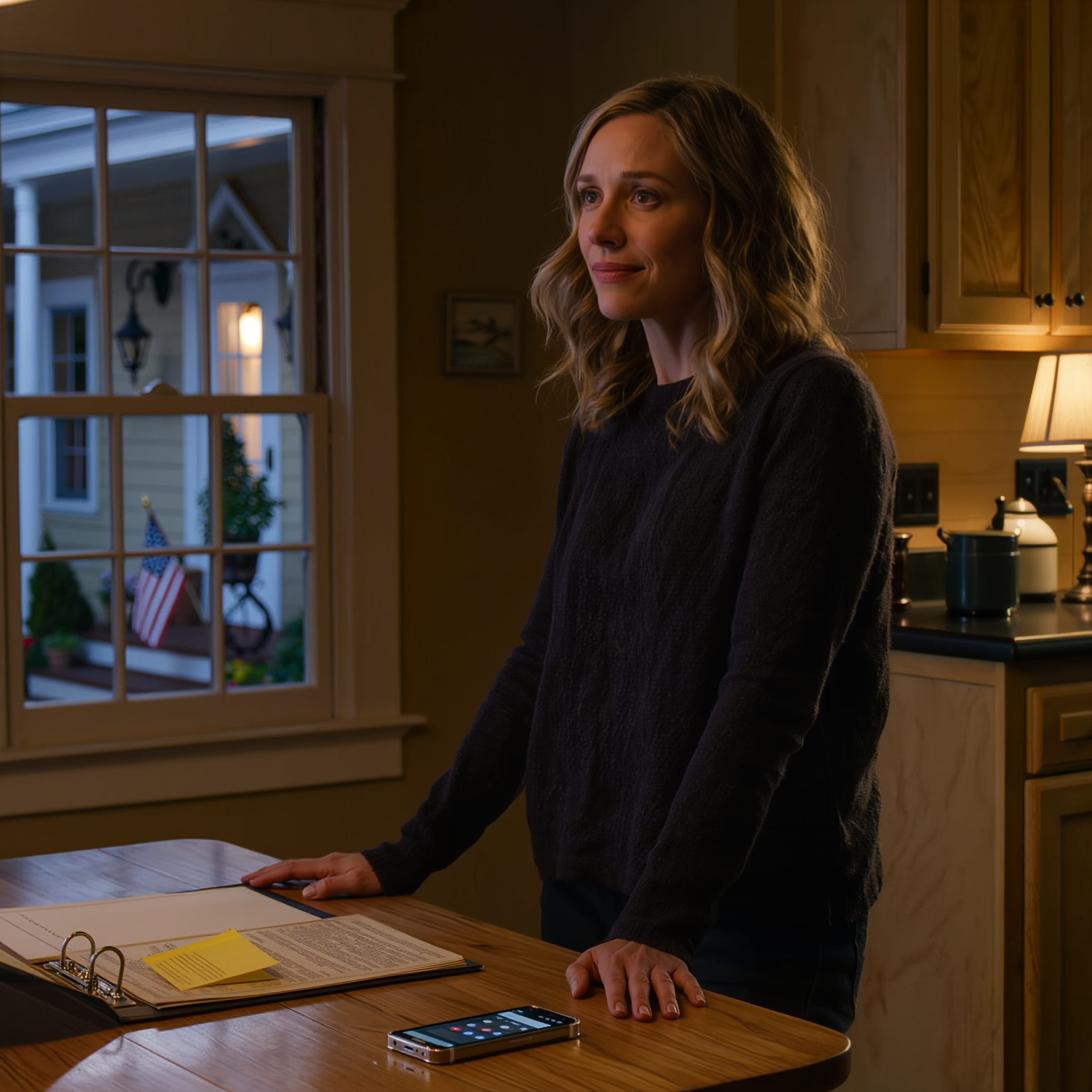 Apám – aki orvos volt – épp akkor halt meg, a férjem mégis kuncogott, és mintha a világ legnyilvánvalóbb dolga lenne, azt mondta: „A 2 millió dolláros örökséget megosztjuk anyámmal.” Nem tudtam megállni, hogy hangosan felnevessek. A férjemnek és az édesanyjának van egy furcsán állandó szokása: mindig elkezdik mások pénzét számolni, mielőtt bárki is kinyitotta volna a papírokat… A nevetés megijesztett. Élénk és hamis volt a hangja, az a fajta hang, amit nem ismersz fel a sajátodként, amikor gyászon és a bögrében kihűlő kávén éltél. Alig éltük túl a temetést. A virágok még mindig a sajátodként lógtak a nappaliban. Részvétnyilvánító kártyák támasztva egy gyümölcstálnak a pulton. Valaki ledobott egy alufólia tálat valami meleg és sült dologgal, azzal a fajta kedvességgel, ami csendben megmutatkozik az amerikai környékeken, amikor tragédia történik, még akkor is, ha az emberek nem tudják, mit mondjanak. A sorházunk egy tervezett lakóparkban állt a városon kívül – összeillő verandák, egy sor közös postaláda a sarkon, a veranda lámpái, amelyek alkonyatkor automatikusan felgyulladtak. A normális élet zümmögött, mintha meg sem kapta volna a híreket.  Bent a konyha pontosan úgy nézett ki, mint egy ház, ami próbálja egyben tartani magát. Papírtányérok halmokban a mosogató mellett. Egy félig használt papírtörlő tekercs. A jegyzettömböm bevásárlási emlékeztetőkkel és néhány áthúzott tétellel. A mosogatógép azzal az állandó hanggal járt, ami általában azt jelenti, hogy minden rendben van.  Nem volt rendben. Evan és az anyja már az asztalnál voltak. Nem vártak rám. Nem kérdezték, hogy vagyok. Csak… elhelyezkedtek. Mintha ezt a pillanatot gyakorolták volna, miközben én még nyomtatványokat írtam alá és kérdésekre válaszoltam, amiket alig hallottam.  Lorraine olvasószemüveget viselt az orrán, tollat ​​a kezében, pénztárcáját a mellette lévő széken, mintha egy ideig maradna. Evan mögötte állt, telefonja elfordítva tőlem, és azzal a nyugodt magabiztossággal görgette a képernyőt, mint aki vásárol. – Ha már a számlán van – mondta Lorraine, és úgy kopogtatott az asztallapon, mintha megbeszélést hívna össze –, végre rendesen fogjuk csinálni a dolgokat. Egy új autó. Egy igazi nyaralás. Nem lesz ez a lassú, elhúzódó folyamat.  Evan ismét felkuncogott. – Felosztjuk – mondta. – Fele anyának, fele nekünk. Egyszerű.  Egyszerű. Mintha apám életét egyetlen számra lehetne redukálni, amit fel lehetne osztani, mint egy éttermi számlát. Figyeltem az arcukat – a könnyedséget, a bizonyosságot. Még egyetlen lapot sem nyitottak ki, mégis már a fejükben költötték az egészet. Nem mondták ki apám nevét. Nem kérdezték meg, mit akar. Nem kérdeztek a határidőkről, az adókról vagy a jogi lépésekről. Csak azt feltételezték, hogy a pénz a családé – vagyis az övék. És a legfurcsább az volt, hogy mennyire ismerősnek tűnt. Lorraine-nek mindig is volt tehetsége ahhoz, hogy valaki más mérföldkövét a saját lehetőségévé alakítsa. Egy ajándékból „nem elég”. Egy nyaralásból „a készpénz jobb” lett. Egy apró szívesség szokássá vált. Evan megtanulta visszhangozni a hangnemét, amíg az már józan észre nem hasonlított.  Így hát megtettem azt az egy dolgot, amire soha nem számítottak.  Elmosolyodtam.  „Rendben” – mondtam halkan, nyugodtan, mint egy időjárás-jelentés. „Ha így döntöttetek.” A megkönnyebbülés olyan gyorsan öntötte el őket, hogy szinte vicces volt. Evan válla ellazult. Lorraine szája azzá az elégedett kis vonallá húzódott, amit akkor kap, amikor azt hiszi, hogy győzött. Elkezdtek egymás mellett beszélgetni – hová menjenek, mit vegyenek, hogyan tudna Evan végre felmondani az állásából, „amint megjön a pénz”. A megfelelő pillanatokban bólintottam, kiöblítettem egy bögrét, amit már nem kellett kiöblíteni, és úgy hallgattam, mint egy nő, aki abbahagyta a reagálást – és elkezdtem megfigyelni. Azon az estén, miután végre lefeküdtek, egyedül ültem a konyhaasztalnál, apám mappája előttem. A házban az a késő esti csend uralkodott, amikor még a hűtőszekrény is hangosan szól, és a veranda lámpája kint halvány csíkot vetett a padlóra. Először nyitottam ki a papírokat. Egy kis sárga öntapadós cetli volt a legfelső oldalra ragasztva, ferdén, mintha sietve tette volna oda. Apám kézírása – rendezett, ismerős – jobban megütött, mint bármelyik részvétnyilvánító kártya.  Kelly. Ne tedd ezt közös számlára. Ne mondd el Evannek, amíg nem beszélsz Mr. Halpernnel.  A torkom összeszorult. Kétszer, majd harmadszor is elolvastam, mintha a szavak megváltozhatnának.  Reggel Evan úgy dúdolt a folyosón, mintha mi sem történt volna, máris a jövőben élt, amit ő maga talált ki. Lorraine csinos kis „bevásárlólistája” még mindig a jegyzettömbömben volt, magabiztos vonásokkal leírva, mintha a pénz már az övé lenne.  Aztán a telefonom felvillant egy ismeretlen számmal.  A hangposta előnézetében egy név jelent meg, amit azonnal felismertem: Halpern és Társai.  Amikor felvettem, a vonal túlsó végén a hang egyáltalán nem hangzott közömbösnek. „Mrs. ___” – mondta –, „örülök, hogy felvette. Az édesapja hagyott egy különleges utasítást… és ez a férjét is érinti.”