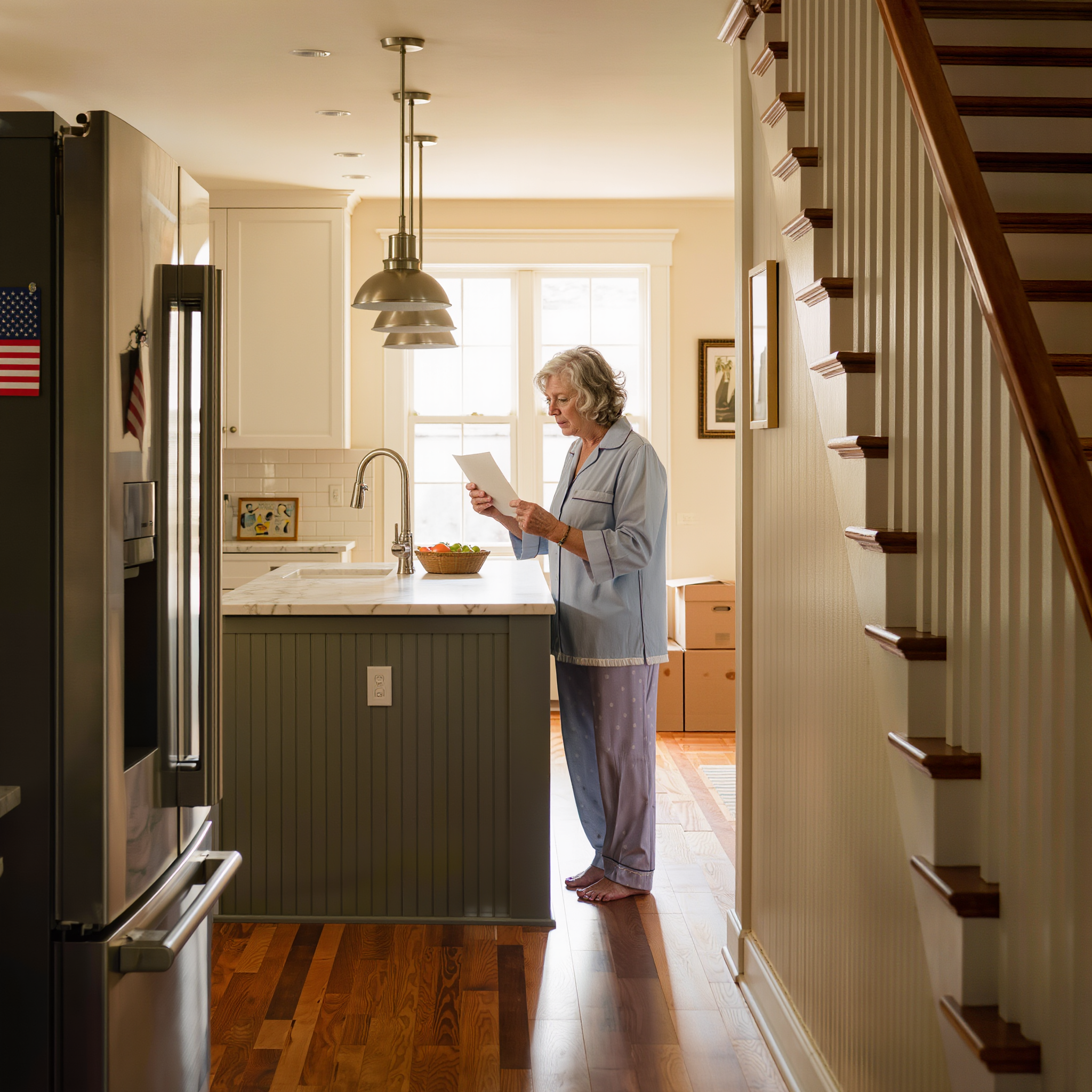 Hálaadás reggelén egy csendes, üres házra ébredtem. A fiam, a felesége és két gyerekük Hawaiira repült – egy luxusüdülésre nélkülem. Nem sírtam. Felhívtam a költöztetőket. Öt nappal később 18 nem fogadott hívásom volt.  Semmi apró láb a folyosón. Nem rajzfilmek a nappaliban. Nem főzött kávé, pedig a fiam mindig az első teát készítette el az államközi ingázás előtt, mintha így akarta volna mondani: „Megvagy velem.” Szorosabbra húztam a köntösömet, és lementem a földszintre, a szokásos ünnepi rendetlenségre számítva. Egy Costco tálca repedt szét a pulton. Papírtányérok a mosogató mellett. Egy gyors teendőlista a hűtőn. Talán még egy vicc is a lakóközösségi postaláda-sorról, ami a járdaszegélyről „megítél” minket. De a konyha makulátlan volt. Túl makulátlan. A pultok megrendezettnek tűntek, mint egy mintaház. Az ablakon keresztül a kocsifelhajtó üres volt, csak halvány olajfoltok voltak ott, ahol két autónak kellett volna lennie. Elég sokáig álltam ott, hogy érzékeljem a csendet, és ekkor találta meg a tekintetem a cetlit. Gondosan összehajtogatva. Egy kis pulykamágnes alá tűzve, mint egy emlékeztető az áfonya vásárlására. A menyem kézírása, könnyed és magabiztos.  Anya, ne aggódj. Úgy döntöttünk, hogy idén Hawaiin töltjük a Hálaadást. Nem tetszett volna a repülőút. Egy hét múlva vissza. Szeretettel, Amanda.  Kétszer is elolvastam. A szavak, amik megmaradtak bennem, nem Hawaii vagy egy hét múlva vissza voltak. Hanem az, hogy mi döntöttünk. Nem az, hogy mi kérdeztünk. Nem az, hogy mi beszéltünk. Mi döntöttünk. Egy pillanatig vártam a könnyekre. Arra az ismerős fájdalomra. Arra, amelyik akkor jelenik meg, amikor kimaradsz, de mégis megpróbálod megőrizni a békédet. Ehelyett a testem elcsendesedett. Nyugalomra, ami meglepett.  Leültem az asztalhoz, és körülnéztem az életen, amit segítettem felépíteni abban a házban. A rozsdamentes acél hűtőszekrényre, amit azért vettem, mert “modern megjelenést” akart. A túlméretezett tévére, amit “ajándékba” fizettem, és ami valahogy a háztartás egyik alapvető kellékévé vált. A kanapéra, ami gyönyörűen fotózott, és sosem volt igazán kényelmes. Apró, de fontos dolgok halmozódtak, egy-egy említés egyszerre, míg a nagylelkűség havi tételnek nem tűnt.  Így ment ez a férjem halála óta, amikor a gyász arra késztetett, hogy igent mondjak mindenre, ami családtagnak tűnt. Költözz be hozzánk, anya. A gyerekek imádni fogják. Mi gondoskodunk rólad. A bölcsőde olyan drága. És elhittem, mert azt hittem, hogy melegebbnek érződik, mint egyedül vacsorázni egy csendes házban.  Aztán a melegség megváltozott. A kérések feltételezésekké váltak. A hála rutinná vált. És mindenhol ugyanazt a mondatot kezdtem hallani. Számítottunk rád. Azon a reggelen, azzal a cetlivel a mágnes alatt, valami végre a helyére kattant. Kávét főztem magamnak. Néztem, ahogy a fény végigsöpör a padlón. Nem vitatkoztam. Nem küldtem hosszú üzenetet. Nem kértem udvarias szavakba csomagolt magyarázatokat.  Kinyitottam egy régi mappát, amit évek óta őriztem. Lapoztam egy üres oldalra. És elkezdtem írni.  Később felhívtam egy hívást, amire nem számítottam. Öt nappal később a telefonom nem hagyta abba a villogást. Tizennyolc nem fogadott hívás. A fiam. A felesége. Ismeretlen számok. Az üzenetek zavartságból élességbe, majd pánikba ugráltak, én pedig hagytam, hogy egyre gyűljenek, miközben ültem egy csendben, ami végre az enyémnek tűnt.