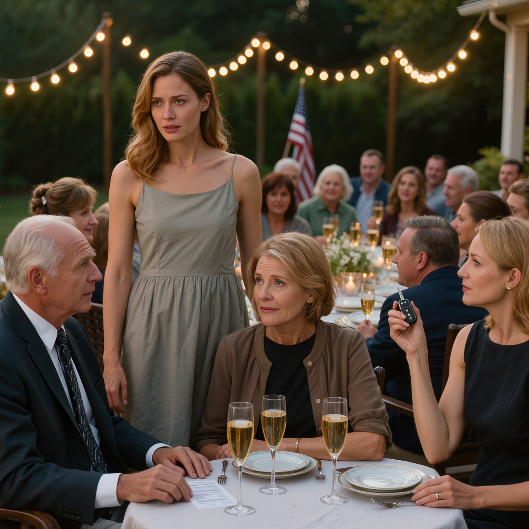 A születésnapomon a szüleim közel 100 rokonnal szerveztek egy vacsorát, hogy bejelentsék, minden kapcsolatot megszakítanak velem. Anyukám leszedte a fotóimat a falról. Apukám egy papírlapot tett az asztalra, amire 248 000 dollár volt írva: „Minden cent, amit a nevelésedre költöttünk. Fizesd vissza, vagy ne keress minket többé.” A nővérem folytatta: „Apu már átírta rám az autó tulajdonjogát.” Szó nélkül elmentem. Három nappal később naponta 50-szer hívtak.  Bementem a szüleim hátsó udvarába, azt gondolva, hogy mindjárt elfújom a gyertyákat, fotózkodom, és hazaviszek egy maradék szelet Costco tortát egy papírtányéron. Az a fajta születésnap, ami az utcáról nézve tökéletesnek tűnik, ahol a társasházi postaláda egyenesen a zsákutca végén áll, a gyep pedig úgy van lenyírva, mintha kiállítanák.  Ehelyett a tökéletesen nyírt fűre léptem, és rájöttem, hogy nem én vagyok a díszvendég. Én voltam a bejelentés. Már majdnem száz rokon volt ott, pezsgőspoharakkal a kezükben, mosolyogva, ahogy az emberek, amikor azt hiszik, hogy szabad valami személyes dolgot megnézniük. Nem zsúfolódtak össze. Laza félkört alkottak, mintha az udvar színpaddá változott volna, és az én dolgom az lenne, hogy középen álljak, és elvigyem, ami ezután következik.  Anyám meg sem habozott. Elsétált mellettem, és a teraszajtók mögötti falhoz nyúlt, ahol régen a képeim lógtak. Úgy húzta le őket, mintha dekorációk lennének, amikbe már belefáradt. Semmi kiabálás, semmi könny, csak a tiszta, csendes mozdulat, ahogy kivisz a házból.  Aztán apám egyetlen papírlapot tett az asztalra mindenki elé. A szám merész volt, és lehetetlen volt figyelmen kívül hagyni. 248 000 dollár. Úgy mondta, mintha egy számla tartozását olvasná, mintha elmulasztottam volna egy fizetést. „Minden centet, amit a nevelésedre költöttünk” – mondta nekem. „Fizesd vissza, vagy ne keress minket többé.” Éreztem, hogy összeszorul a gyomrom, nem az összeg miatt, hanem azért, mert milyen begyakorlottan hangzott. Mintha a mondat begyakorolt ​​lett volna. Mintha a születésnapomat szándékosan választották volna ki, mert jobban fog fájni.  Mielőtt még megszólalhattam volna, a nővérem egyenesen rám nézett, és azt mondta: „Apa már átírta rám az autó tulajdonjogát.” Nem akart drámázni. Csak kimondta, bízva benne, hogy engedelmeskedem, mert mindenki figyelt.  Néhány rokon áthelyezte a súlyát, ahogy az emberek szoktak, amikor kényelmetlenül érzik magukat, de nem akarnak kitérni a sorból. Valaki túl hangosan nevetett a semmin. Valaki más felemelte a poharát, mintha ez egy normális családi ügy lenne.  Aztán megjelent a főnököm. Megköszörülte a torkát, lenézett a cipőjére, és közölte, hogy elbocsátanak. Ott helyben. Minden figyelmeztetés nélkül. Minden négyszemközti beszélgetés nélkül. Csak egy mondat az életem közepébe pottyantva, miközben a szüleim úgy néztek, mintha ők rendelték volna.  Szóval nem adtam meg nekik, amit akartak. Nem könyörögtem. Nem vitatkoztam. Nem kértem fuvart vissza a kis lakásomba a városban. Felálltam, letettem az újságot az asztalra, és egy szó nélkül kimentem. Elhaladtam a drága autókkal szegélyezett kocsifelhajtó mellett. Elhaladtam a rendezett sövények mellett. Elhaladtam a vaskapu mellett, ami úgy kattant be mögöttem, mint egy írásjel.  Amikor végre hazaértem, a csend hangosabbnak tűnt, mint a buli. A hűtőszekrény tovább szólt. Valahol odébb egy sziréna szólt. A telefonom újra és újra megszólalt. Három nappal később, napi ötven hívás.