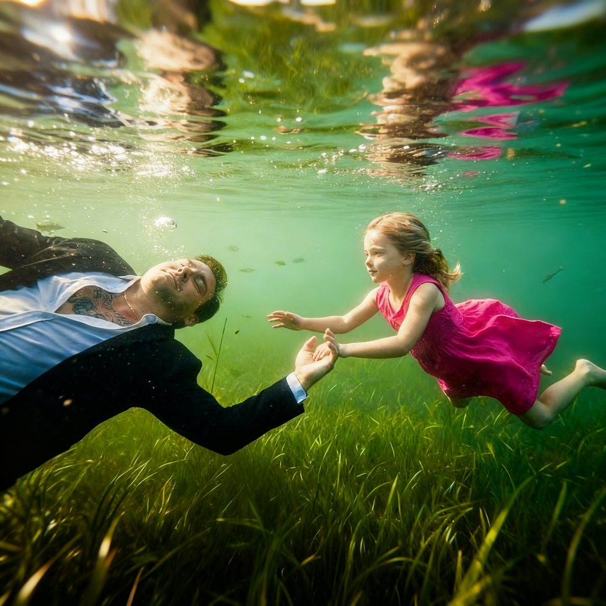A folyó tombolt a vihar után. A heves, barna víz teljes sebességgel hömpölygött a sziklák között, mintha el akarná nyelni az egész világot. A legtöbben elfutottak előle, de egy kislány sárga esőkabátban feléje futott. Látott egy kezet, csak egy kezet, amelyik kifelé kaparászott a patakból. Egy idegen, aki zihálva eltűnt, az életéért küzdött. – Kapaszkodj! – sikította, miközben kis teniszcipőjét a sárba süllyesztette, megragadta egy fa letört ágát, és egész testével meghajolt.  Senki más nem volt ott. Nem voltak felnőttek, nem voltak vízimentők, nem volt idő; csak egy lány és egy fuldokló, aki kétszer akkora volt, mint ő. Remegő karokkal és tiszta, félelmetes elszántsággal húzta és húzta, és azt kiabálta, hogy ne engedje el. A másodpercek óráknak tűntek, mire a víz végre partra vitte. Összeesett, köhögött, átázott, alig lélegzett. És amikor felnézett, a szemei ​​kettesével nyíltak ki, mert a lány, aki megmentette, ez az apró idegen, ártatlan aggodalommal nézett vissza rá. Nem tudta az igazságot. Nem tudtam a tetoválásokról. Nem tudtam a nevet, amelyet félelemmel suttogtak az egész városban. Nem tudtam, hogy épp most mentettem meg azt a férfit, akit az összes rendőri erő üldözött, a régió legveszélyesebb maffiafőnökét. És ahogy ránézett, valami megváltozott a szemében. Valami, amit még soha senki nem látott benne élőben. Hála és egy ígéret. Amit ezután tett, mindenkit meglepett, aki azt hitte, tudja, ki ő.  A 10 éves Emma Martinezt mindig is vonzotta a folyó. Nem azért, mert vakmerő volt, vagy a veszélyt kereste. Valami a vízben hívta, különösen a viharok után, amikor a szelíd patakból vad és szelídítetlen lett. Azon a keddi délutánon, az októberi eső könyörtelen volt. Iskolákat töröltek, utakat öntöttek el, és a legtöbb család bent húzódott, hogy a híradót nézze a hirtelen árvízveszélyről. De Emma kicsúszott a nagymamája figyelő tekintete elől, egy megmagyarázhatatlan késztetés ragadta el. A sárga esőkabát az édesanyjáé volt, mielőtt 3 évvel korábban elhunyt. Emma mindenhol viselte, páncélként egy olyan világ ellen, amely már túl sokat vett el tőle. Nagymamája, Rosa, mindig azt mondta, hogy Emmának is olyan szíve van, mint az anyjának, túl nagynak a saját javára. Mindig próbál segíteni másokon, még akkor is, ha alig van elég magának. Egy kis lakásban laktak a borászat felett, amelyet Rosa 30 évig vezetett. A pénz szűkös volt, de a szeretet bőséges. Emma már kiskorától megtanulta, hogy az életben a legfontosabb dolgok néha semmibe sem kerülnek.  Amikor délután a folyóparthoz közeledtünk, a hang fülsiketítő volt. A víz olyan erővel csapódott a szikláknak, hogy minden józan gondolkodó embert az ellenkező irányba rohant volna. … 👇 Olvasd el a teljes történetet az első hozzászólásban!