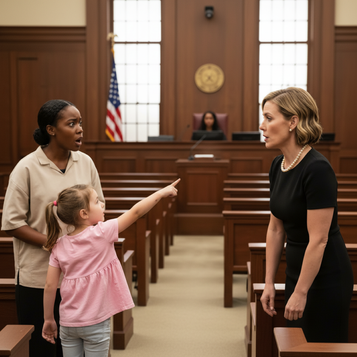 — Maya nem tette.  A kislány remegő, de vad hangon sikított a zsúfolt tárgyalóteremben. Ez az egyetlen pillanat darabokra törte a csendet, és az igazság kezdett napvilágra kerülni. Ami egy hűséges szolga bűnének tűnt, az valami sokkal sötétebb volt. Egy mostohaanya tökéletes meggyilkolása, könnyek és hazugságok mögé rejtve. Ahogy a bizonyítékokat eltorzították, és a titkok napvilágra kerültek, egy kérdés maradt. Ki hinne egy lány hangjának egy özvegyasszony bája felett? A tárgyalóterem nehéz dupla ajtaja hirtelen fülsiketítő dörrenéssel nyílt ki, ami a folyosó minden sarkában visszhangzott. Egy kislány, alig négyéves, mezítláb lépett be a trompicóba, sáros rózsaszín ruhájában, a haja pedig kócos volt a sok futkározástól. Zihálás töltötte be a termet, amikor remegő, de vad hangon sikított. — Maya nem tette. Maya nem tett semmit. A bíró megdermedt egy mondat közepén, botját felemelve, de mozdulatlanul. A mormogás azonnal elhalt. Minden szem a központi folyosón álló remegő alakra szegeződött, akinek az arca kipirult, a szeme pedig a félelemtől és a bátorságtól tágra nyílt.  A vádlottak asztalánál Maya, aki megbilincselt kézzel ült, érezte, hogy megáll a szíve. A hetek óta küzdött könnyek végre kicsordultak a szeméből.  – Lily – suttogta megtört hangon.  A kislány felé fordult, és a felismerés felragyogott közöttük, egy néma találkozás, amely minden egyes néma könyörgést közvetített. Aztán remegő kézzel Lily az első sorra mutatott. – Ő volt az – mondta halk, de átható hangon –. Ő volt a mostohaanyám.  A tárgyalóterem zihált. Vanessa Morales, elegánsan, feketéből, mozdulatlanul ült a székében. Gondoskodó kezei tökéletesen mozdulatlanul pihentek az ölében, arcán színlelt fájdalom tükröződött. De a szeme, az a nyugodt és óvatos szem, valami nyers pislogással villogott: pánik.  A bíró háromszor rácsapott a botjára. – Rend. Rend a teremben. Kitört a káosz. Suttogó riporterek. Álló ügyvédek, ziháló bámészkodók. A történtek közepén Lily Mayához rohant. Az őr odalépett, hogy megállítsa, de Maya védőügyvédje felemelte a kezét.  – Az áldozat lánya, bíró úr.  A bíró habozott, majd bólintott. Lily Maya keze után nyúlt, érezte az ujjain a hideg láncokat. Odalépett, és olyan szavakat suttogott, amelyeket csak Maya hallhatott.  – Mindent láttam, Maya. Láttam, amit ő. Mayának elállt a lélegzete. Könnyek homályosították el a látását. És abban a pillanatban minden megváltozott. Hat hónappal korábban a Mendoza-ház, vagy inkább a Witmore-birtok, ahogy most hívták, valaha napsütéssel és nevetéssel volt tele. Azon a délutánon egy aranyló fény szűrődött be a kavicsba a magas ablakpárkányon keresztül, megkarcolva a mahagóni bútorokat és a tapétázott szőnyegeket. A kis Lily Witmore keresztbe tett lábbal ült a földön, körülvéve… 👇 Olvasd el a teljes történetet az első hozzászólásban!