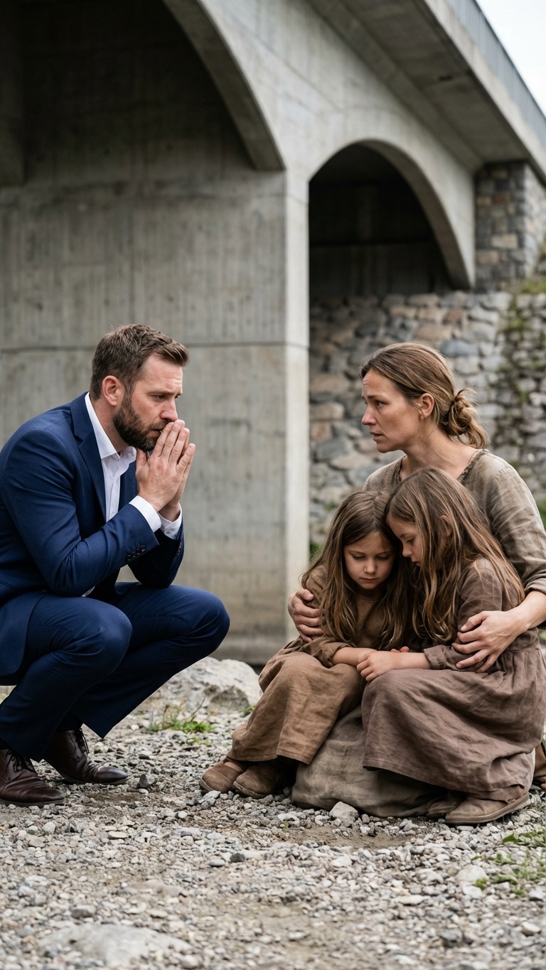 Kilenc éven át kereste a szeretett nőt, de a híd alatt talált szívszorító titok megbénította a szívét. A novemberi eső épp elállt, Madrid utcáit melankolikus fény burkolta be a lámpások narancssárga fénye alatt. Alex elegáns gyapjúkabátja zsebébe mártott kézzel sétált, érezte bőr bőröndje súlyát, de mindenekelőtt saját élete súlyát. Harmincöt évesen a siker megtestesítője volt: a semmiből épített fel egy üzleti birodalmat, selyemlepedőkben aludt, szabott öltönyöket hordott, és a bankszámláján több nulla volt, mint amennyiről valaha is álmodott. A nő mellkasában azonban egy mélységes űr tátongott, amelyet egyetlen millió dolláros szerződés sem tudott betölteni. Pontosan kilenc éve telt el azóta, hogy Silvia, élete egyetlen igaz szerelme, nyomtalanul eltűnt. Kilenc év magánnyomozók felbérlésével, álmatlan éjszakákkal, amelyeken azon tűnődött, mit tett rosszul, és azzal, hogy minden utcán a tömeget bámulta, remélve, hogy megtalálja az arcát. Semmi. Silvia elpárolgott, mint a reggeli harmat, és egy közelharci párbaj csapdájába ejtette. Azon a délutánon, egy megmagyarázhatatlan késztetéstől hajtva és attól a vágytól vezérelve, hogy megtörje monoton rutinját, Alex más útvonalon indult haza. Léptei visszhangoztak a nedves macskaköveken, eltávolodva az előkelő negyedektől, és egy olyan területre téve, amelyet a város nyüzsgése elfeledett, a folyó közelébe. Egy régi, nehéz betonszerkezet állt előtte, egy híd, amely alatt az árnyékok mintha életre keltek volna a félhomályban. Alex először csak sok átázott kartont és szakadt takarókat látott. Fájdalmasan gyakori jelenet volt ez a nagyvárosban, tragikus fordulatokat vett életek történetei, és a szokásos ösztönük az lett volna, hogy írnak egy üzenetet, és továbbmennek. De valami megállította. Fagyasztó érzés futott végig a gerincén.  Az összetört kartondobozok felett, egy nő ült, és próbált felmelegíteni két apró alakot, akik a mellkasához bújva kerestek menedéket a jeges szél elől. Egy szakadt szürke pulóvert viselt, amely jobb napokat is látott, és a haja kusza, piszkos tincsekbe hullott remegő vállára. Alex egy tétova lépést tett előre. A kavics morzsolódott drága olasz cipői alatt, és a nő hirtelen felkapta a fejét, mint egy sarokba szorított állat, amely készen áll megvédeni kicsinyeit.  Megállt az idő. A forgalom zaja eltűnt. Az egész világ azokra a sötét, ijedt szemekre redukálódott, amelyek a nyomorúság elől figyelték. Silvia volt az. Arca elhatárolt, soványabb volt, és évekig tartó időjárás és elképzelhetetlen szenvedés nyomai borították, de ő félreismerhetetlen volt. Alex szíve szinte erőszakos erővel vert, azzal fenyegetve, hogy eltöri a bordáit. Térdei remegtek, és megpróbálta kimondani a nevét, de a levegő a torkában akadt, amikor tekintete a két lányra siklott, akik hozzá kapaszkodtak. Két pár csecsemőszem, hatalmasak és rémültek, meredt rá. Az egyiknek hullámos és világos haja volt; a másiknak egyenes és sötét. Mindketten túlméretezett, koszos farmernadrágot és kifakult felsőt viseltek, és egyikük sem viselt cipőt november közepén. De ahogyan ránéztek, ahogy a szemöldöke pontosan ferdült, ahogy összevonja a szemöldökét, a pupillái mély színe, az tüntette el a padlót Alex lába alatt. Ezek a szemek az övéi voltak. Saját vonásai voltak, két kislányban tükröződve, akik úgy néztek rá, mintha ő lenne a világ legnagyobb fenyegetése. A fejében lévő matematika kegyetlen, automatikus és pontos volt: kilenc év távollét, két körülbelül nyolcéves lány. A felismerés hatása lélegzet-visszafojtva hagyta, a tiszta fájdalom, a zavarodottság és egy hirtelen felébredt ősi szeretet elsöprő keveréke. Lányaim voltak. Lányaim, akik az utcán éltek, mezítláb, egy híd alatt halálra fagyva. A milliomos, aki azt hitte, mindent kézben tart, hamarosan szembesülni fog létezésének legpusztítóbb próbájával, és tudta, hogy szíve következő dobbanásában az élete örökre megváltozik.  – Silvia… – a név úgy szaladt ki az ajkán, mint egy horkoló, szakadt suttogás.  Erőteljesen lehunyta a szemét, egész teste megfeszült, mintha már az is elviselhetetlen fizikai fájdalmat okozna neki, hogy a hangból meghallotta a nevét. A férfi a lányokat a lány legyengült mellkasához szorította, teljes védelmet nyújtva. – Kérlek, ne… – könyörgött remegő hangon. – Hol voltál? – kérdezte Alex kilenc évnyi gyötrelem és elfojtott dühtől terhes hangon. – Hol voltál egész idő alatt?