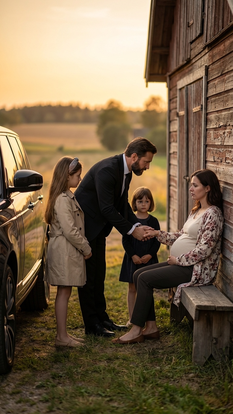 Terhesen és fedél nélkül dobták az utcára, míg egy idegen olyan ajánlatot nem tett, ami örökre megváltoztatta az életüket. A déli nap könyörtelenül perzselte a poros utat. Catalina a földön ült, egy elhagyatott épület durva fafalának dőlve. Majdnem nyolc hónapos terhességi pocakja egy kimerült test körvonalait rajzolta ki, egy nőét, aki már nem adott többet magából. Kezeit duzzadt hasára tette, érezte babája nyugtalan mozgását, aki látszólag tiltakozott a fullasztó hőség és az éhezés ellen. Szeme vörös volt, a már nem maradt könnyektől duzzadt, torka pedig égett a szomjúságtól. Alig hat órája történt, hogy a panzió tulajdonosa, ahol lakott, ráordított, és néhány holmiját az utcára dobta. “Nem akarok pénztelen terhes nőket a telkemen” – rúgta belé a többi bérlő szeme láttára.  Catalina az egész életét egy szakadt és foltozott vászonzacskóban gyűjtötte össze: két ruhadarab, egy fogkefe, egy kopott törölköző és egy régi fénykép a szüleiről. Amióta tizenöt éves korában balesetben meghaltak, az élete állandó ugrálás volt házról házra, munkahelyről munkahelyre, mindig a szakadék szélén. És a gyermeke apja, a férfi, aki jövőt ígért neki, rémülten elmenekült, amikor megtudta a terhességet. „Nem vagyok kész apa lenni” – ez volt az utolsó dolog, amit mondott neki, mielőtt blokkolta a számát és eltűnt anélkül, hogy címet hagyott volna. Órákig gyalogolt a tűző nap alatt, kopogtatott az ajtókon, munkát vagy egy egyszerű pohár vizet könyörgött. De az emberek a hatalmas hasára néztek, és becsukták az ajtót az arcába, mintha a magánya ragályos lenne. Amikor a lábai felmondták a szolgálatot, az út szélére esett, meggyőződve arról, hogy itt a vége. Simogatta a hasát, és megtört hangon suttogta: „Sajnálom, szerelmem.” Anyád nem tudja, mit tegyen. „Nem tudok gondoskodni rólad, és annyira félek, hogy valami rossz fog történni veled miattam.” A kétségbeesés mélységében egy motor hangja törte meg a nehéz csendet. Egy fényes, fényes autó fékezett, és teljesen megállt előtte. A kontraszt brutális volt: ő, porral borítva és reménytelenül; az autó, a biztonság és a siker tagadhatatlan szimbóluma. A vezetőoldali ajtó kinyílt, és egy negyvenes éveiben járó férfi ereszkedett le, elegánsan öltözve, tökéletesen fésült hajjal. Tekintete meglepetéssel és mélyen őszinte aggodalommal vegyes volt. Mögötte, az üvegen keresztül Catherine két kislányt tudott kivenni, akik hatalmas, kíváncsi szemekkel figyelték. A férfi odalépett hozzá, és kissé meghajolt. „Jól vagy?” „Szükséged van segítségre?” – kérdezte határozott, de hihetetlenül kedves hangon, mentesen minden ítélkezéstől és undortól, amit Catalina egész reggel elszenvedett. Megpróbált hazudni, azt mondani, hogy csak pihen, de a hangja elcsuklott, ahogy köhögött, bevallva, hogy nincs pénze, nincs étele, nincs hová mennie. A férfi egy pillanatig hallgatott, piszkos ruháját és törékenységét nézve, majd kimondta a szavakat, amelyek megváltoztatták életük menetét. „Emilio a nevem. Ők a lányaim, Elisa és Jimena. A feleségem hat hónapja meghalt, és azóta keresek valakit, aki segít gondoskodni róluk. A lányok nagyon nehéz időszakon mennek keresztül, és több emberrel is próbálkoztam, de senki sem maradt. Szükséged van egy helyre, ahol lehetsz, és nekem is szükségem van valakire, aki vigyáz a lányaimra. Becsületes munkáért cserébe lesz egy szobád magadnak, ételed és egy biztonságos hely, ahol megszülheted a babádat.” „Ha neked megfelel, most eljöhetsz velem, és meglátjuk, működik-e.” Catalina figyelte, ne hidd el. A való világ nem így működik. Senki sem ajánlott megmentést egy úton fekvő terhes idegennek. Egy pillanatra azt hitte, csapda, de Emilio szemébe nézve nem látott leereszkedő szánalmat vagy rejtett szándékokat; egy kétségbeesett férfit látott, ugyanolyan megtörtként, mint ő, aki segítségért kiált. A férfi elfogadta. Megígérte, hogy úgy gondoskodik ezekről a lányokról, mintha a sajátjai lennének, mert jobban tudta, mint bárki más, milyen érzés, ha senki sincs a világon. Elvette…” elnyűtt táskáját, szilárdan és biztosan fogta, segített neki felállni, és a kocsihoz vezette, maga mögött hagyva a nyomorúsága porát. Egy hatalmas birtokra érkeztek, egy kétszintes fehér házzal, amelyet élénk színű kert vett körül, egy gyönyörű helyre, amely azonban fájdalmas űrt árasztott. Az otthon lelke hiányzott, Laura, Emilio felesége hiányzott. Catalina egy egyszerű, kényelmes szobában rendezkedett be, ahonnan kilátás nyílt a zöld mezőkre. Amikor becsukta az ajtót, és leült a fehér lepedőkkel borított ágyra, keservesen sírt, de ezúttal a megkönnyebbülés, a hatalmas hála könnyei voltak. Végre van menedékük. De ahogy Catherine lehunyta a szemét azon az első éjszakán egy biztonságos tető alatt, simogatta kidudorodó hasát, és érezte, hogy az élet fegyverszünetet ad neki, nem gondolta, hogy ennek a menedéknek a békéjét hamarosan erőszakosan fenyegetik. Egy váratlan esemény, amelyet rettegés jellemez