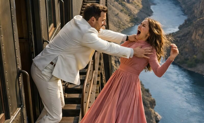 Egy férfi lökte le a feleségét a mozgó vonatról, meg akart szabadulni tőle és elvenni a vagyonát, de el sem tudta képzelni, mi fog történni néhány perccel később 😨😲 A vonat lassan nyikorgott egy régi vashídon egy mély kanyonon át. Lent a távolban morajlott a folyó, a szél pedig átfújt a vagonokon, könnyedén nyikorogtatva a fémszerkezeteket. Néhány utas az ablakoknál állt, és a lenyugvó nap által színezett hegyeket nézte. A Marina kint volt a vagonok közötti keskeny peronon. A férfi a hideg korlátra támaszkodott, és egy pillanatra lehunyta a szemét, próbálva lecsillapítani a gondolatait. Mögötte megjelent a férje alakja. Alexej szinte nesztelenül közeledett. —Gyönyörű, ugye? —mondta nyugodtan. Marina könnyedén elmosolyodott, és lenézett. —Nagyon… csak egy kicsit ijesztő. Nézd a magasságot a férfi közelebb ért. Túl közel. Néhány másodpercre elhallgatott, mintha összeszedné a gondolatait. Aztán halkan megszólalt: — Tudod… néha az élet sokkal egyszerűbbé teszi a dolgokat, mint gondolnánk. Marina összevonta a szemöldökét, és visszafordult hozzá.  – Hogy érted ezt?  De nem hallott választ. A következő másodpercekben Alekszej hirtelen mindkét kezével meglökte. Marina nem tudott kiáltani. Teste azonnal eltűnt a korlát mögött, beleolvadva a híd alatti ürességbe. Csak halványrózsaszín ruhája csillogott a levegőben egy pillanatra, mielőtt eltűnt volna a földszinten. A vonat csak gurult tovább. Alekszej mozdulatlanul állt, zihálva. Gyorsan körülnézett: senki sem volt a peronon. A mögötte lévő kocsi ajtaja kissé lengett a szélben. – Minden… – suttogta magában. – Mindennek vége. Felvette a kabátját, hátrált pár lépést, és kinyitotta a kocsi ajtaját. De abban a pillanatban valami olyasmi történt, amit Marina el sem tudott képzelni 😱😨