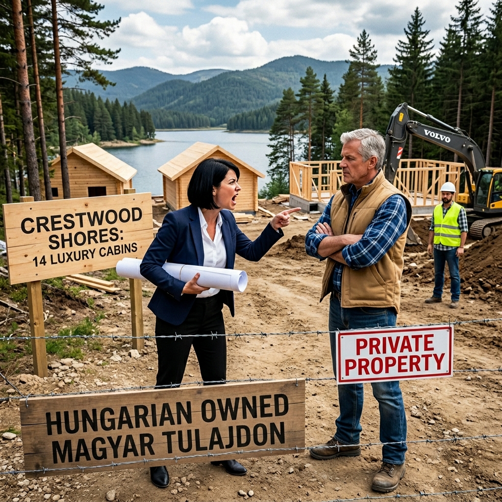 Hagyta, hogy tizennégy luxuskabint építsenek a családi partszakaszon, mielőtt egyetlen szót is szólt volna. Aztán egyetlen régi dokumentummal a kezében belépett a záróirodába, és az egész 4,2 millió dolláros álom elnémult.   Crestwood Cove-ban a legtöbben azt hitték, Ben Bowmont csak a csendes szomszéd a régi dokkkal, a kifakult postaládával és a tóparti telekkel, amit mindenki irigyelt magában. Diane Harwick határozottan így gondolta. Ő volt a társasházi társaság elnöke, az a nő, aki drága üdülődzsekit viselt a hétköznapi megbeszéléseken, és úgy beszélt, mintha minden mondatát már jóváhagyta volna egy marketingcsapat. Amikor bejelentette a Crestwood Shores-t, az emberek tapsoltak. Tizennégy prémium kabin. Privát kikötőhelyek. Csak tagoknak szóló bevezetés. Exkluzív bérleti bevétel. Az a fajta kifinomult tóparti fejlesztés, amelytől a hétköznapi háztulajdonosok úgy érzik, mintha a fejlesztés közelében állnának.   Ben a harmadik sorban ült, és nem szólt semmit.   Ez volt az első dolog, amit Diane félreértett.   A Harlland’s Cove évtizedek óta Ben családjáé volt. A nagyapja vasúti bérekből vette meg. Az apja csendben védte. Ben hamarabb megtanulta elolvasni az okiratokat, mint a legtöbb ember egy jelzáloghitel-kimutatást. Tizennyolcadik születésnapján az apja egy barna mappát adott neki, tele régi földmérési térképekkel, szolgalmi papírokkal és egy üzenettel a nagyapjától. Ben ezután tovább olvasott. Több mint húsz évet töltött vízi utak és földjogok körüli munkával, olyan munkával, amely újra és újra megtanít egy kemény leckét: ha valami be van írva egy okiratba, az nem tűnik el csak azért, mert az ambiciózus emberek figyelmen kívül hagyják.  Diane egyébként is figyelmen kívül hagyta.  Vagy ami még rosszabb, talán meglátta, és úgy döntött, hogy Ben soha nem fogja használni.  Az építkezés lassan kezdődött, majd egyszerre. Egy faház. Három faház. Hat. Aztán a gépek elkezdték rágni az öböl keleti partját, átirányítva egy természetes vízelvezető csatornát, amely régebb óta táplálta a partvonalat, mint bárki a társasházi közösségben. Tizenegy érett fehérfenyő kidőlt egy délután alatt. Beton terült szét egy vizes élőhelyen. A régi gránitpolcot, ahol Ben apja horgászni tanította, részben eltorlaszolta egy magánhajó, amelyet fizető tagoknak szántak, akik életükben egyetlen követ sem ugráltak ott.  Ben mégis csendben maradt.  Nincs dühös jelenet a kapunál. Nem volt drámai beszéd a társasházi gyűlésen. Nem terjedt el vírusként a Facebookon a kirohanás. Miközben Diane darabonként 78 000 dollárért árulta a tagsági kártyákat, és milliókat kölcsönzött egy a törvény rossz oldalán épült álomra, Ben azt tette, amit a veszélyes emberek soha nem várnak el egy csendes embertől: aktát vezetett.  Minden engedélyt. Minden bírságot. Minden hamis vádat. Minden névtelen bejegyzést, amely önzőnek, nehézkesnek, közösségellenesnek festette le. Amikor Diane engedély nélküli földmérőket küldött a birtokára, dokumentálta. Amikor a társasházi társaság fenyegetésekkel próbálta rávenni, elraktározta azokat. Amikor a szomszédok elkezdték kerülni a tekintetét, mert Diane a pletykát stratégiává változtatta, tovább gyűjtötte a papírokat, ahelyett, hogy a szimpátiát hajszolta volna.  Ez volt a második dolog, amit Diane félreértett.  A csend nem mindig megadás.  Néha a csend egy visszaszámlálás.  Mire a Crestwood Shores elég késznek tűnt ahhoz, hogy lenyűgözze az idegeneket, a projektnek valódi súlya volt. A tagsági pénz már gazdát cserélt. Egy építési hitel állt a tóparti ingatlan tetején. Vevők sorakoztak a végső lezárásokhoz. Diane azt hitte, átlépte a láthatatlan határt, ahol a drága automatikusan állandóvá válik.  De a régi törvényeket nem érdekli, mennyire szép a brosúra.  Ben nagyapja által 1963-ban feljegyzett eredeti okiratban egy part menti szolgalmi jog rejtőzött, amely betiltotta a kereskedelmi építményeket, megakadályozta a természetes vízelvezető folyosó állandó megváltoztatását, és védte a keleti part mentén való hozzáférést. Egyszerűbben fogalmazva, pontosan azt vette célba, amit Diane épített. És miközben Diane mosolygott az újságfotókra és a közösség növekedéséről beszélt, Ben csendben hitelesített másolatokat készített, beszélt az ügyvédjével, és egy második csomagot épített a környezetvédelmi nyomozóknak, akik még nem csaptak zajt a sajátjukból.  Aztán elérkezett március 14-e.  Az utolsó két tagságnak aznap reggel kellett volna lezárulnia. Egy fiatal pár. Egy nyugdíjas vállalkozó. Több pénz a társasháznak. Több bizonyíték arra, hogy a Crestwood Shores túl naggyá vált ahhoz, hogy csődbe menjen.  Ben napkelte előtt felöltözött, elhajtott a megyei jegyzői irodába, és elővette a bejegyzett szolgalmi jog friss hitelesített másolatait. Aztán elhajtott a tulajdoni hivatalba, és várt.  Nem rontott be.  Nem emelte fel a hangját.  Egyszerűen csak annyit mondott a recepciósnak, hogy van egy rögzített dokumentuma az aznap zárva tartott ingatlanokról.  Egy ingatlanügyintéző felolvasta az első oldalt. Aztán a másodikat. Aztán gyorsabban elsétált, mint ahogy érkezett.  Néhány perccel később mindenkit behívtak a tárgyalóba. Diane-t. A vevőket. A társasházi ügyvédet. Bent. Az ingatlanügyintéző letette a régi szolgalmi jogot az asztalra, és elmagyarázta, hogy a rögzített dokumentum lényegesen befolyásolja a szerződésben szereplő telkek használatát és értékesíthetőségét, és az eladó nem tette közzé a tulajdoni lapján.elkötelezettség.  A szoba kihűlt.  Diane azt mondta, hogy ez nem lehet érvényes.  A tulajdonjogi tisztviselő olyan mondattal válaszolt, amely kevesebb mint tíz másodperc alatt rombolja le az évek bizalmát: a szolgalmi jogot bejegyzik, és a zárások nem folytatódhatnak.  Ez csak a kezdet volt.  Mert miután az üzletek leálltak, a banknak alaposabban meg kellett vizsgálnia az ügyet. Miután a bank alaposabban megvizsgálta az ügyet, a hitel ingadozni kezdett. Miután a környezetvédelmi nyomozók közbeléptek, az átirányított vízelvezető folyosó és az illegális vízelvezetés már nem volt környékbeli politika, hanem állami szintű problémává vált. És miután a dühös tagsági vásárlók felbéreltek egy ügyvédet, egy eltemetett e-mail került felszínre, amely mindent megváltoztatott, amit bárki is tudni vélt arról, amit Diane a kezdetektől fogva tudott.  Bennek nem volt szüksége bosszúra.  Neki voltak feljegyzései.  És a feljegyzések, ha elég régiek, elég pontosak, és a megfelelő reggelen húzták elő, erősebben üthetnek, mint bármilyen nyilvános fenyegetés.  Ha tudni szeretnéd, mi történt, amikor a zárás meghiúsult – és miért tette tönkre Diane rejtett e-mailjének egyetlen mondata az egész tóparti tervet –, olvasd el a teljes történetet kommentben 👇👇👇