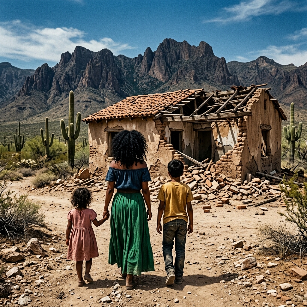 A milliomos megalázta az özvegyet, amiért egy sárkunyhót örökölt, nem tudván, hogy a rom a legrosszabb rémálmát rejti. 1. RÉSZ A vigasz soha nem kért nagy gazdagságot vagy felesleges luxust az életben. Szíve mindig azzal nyugodott, amit igazán helyesnek tartott: szilárd fedél a feje fölött, egy tányér forró bab a gyermekeinek, és a bizonyosság, hogy férje minden este a napja végén belép az ajtón. Tíz gyönyörű és nehéz éven át Aurelio Montaño pontosan ezt nyújtotta. Érzéketlen kezű ember volt, kevés szavú terepújságíró, mély tekintettel és súlyos hallgatásba burkolózott múlttal, amelyről soha senkinek sem engedett beszélni. Nem ismert családja volt, nem voltak barátai, akik meglátogathatták volna, de otthonában, Consuelóval menedéket talált. Nappal egy kölcsönvett szobában éltek egy idegen tanyán, ahol az éjszakák békével teltek, amikor Aurelio elaludt a hintaszékben, kis Lupitájával a mellkasán kuporogva. De a szegények élete gyakran vékony szálon függ, és a tragédia hurrikán erejével sújtotta Consuelót. Egy decemberi délutánon, miközben Aurelio a ranch határait javítgatta, egy nehéz, rosszul rögzített drótkerítés omlott össze, hevesen rádőlt és egy pillanat alatt életét vesztette. A vigasz fájdalma leírhatatlan volt, de a világ kegyetlensége nem hagyott időt a sírásra. A ranch főnöke, egy hideg és számító ember, kezet most; hazugságokat terjesztett a munkások hanyagságáról, és nyilvánvalóan megtagadta, hogy egyetlen súlynyi kártérítést is fizessen.  Hogy méltó sírt biztosítson szeretett férfijának, Consuelo el kellett adnia a kevés értékes holmijukat. A legteljesebb nyomorban maradt, jövedelem nélkül, és két gyermekkel, akik teljesen tőle függtek: Emilianoval, egy 9 éves fiúval, aki egyik napról a másikra felnőtt, és úgy tett, mintha nem éhes lenne, hogy a nővérére hagyja az adagját, és a mindössze 4 éves Lupitával, akit minden reggel naivan ébredt fel azzal a kérdéssel, hogy mikor jön haza az apukája a munkából. Éppen amikor a kétségbeesés mélysége fenyegette, hogy teljesen felemészti, és a patron egy hetet adott nekik a szoba kilakoltatására, váratlan levél érkezett Sombrerete önkormányzatától, Zacatecas államból. A hivatalos dokumentum szerint Consuelo, Aurelio törvényes özvegye, Don Fermin Montaño, férje elhunyt apjának birtokának egyedüli örököse. A földszinten heverő levél vigasztaló volt. Aurelio soha nem említette apja nevét; a múltjára csak ennyit válaszolt: „A családom nem létezik számomra.”  Utolsó érméivel a zsebében Consuelo két juta partra csomagolta családja életét, és egy teherautó platóján egy kimerítő, 6 órás útra indult, majd egy 7 kilométeres túrára a tűző napon. Egy elhagyatott helyre érkeztek, amelyet a helyiek „Halál Hegyének” neveztek. Az örökség nem egy virágzó farm volt, hanem egy nyomorúságos, romokban heverő vályogház. A bádogtető kilyukadt, a nedvesség szaga elviselhetetlen volt, és ami a legzavaróbb, az oldalfal annyira göröngyös és megviselt volt, hogy az összeomlás szélén állt.  Consuelo azonban nem törődött azzal, hogy ugyanebben a völgyben uralkodott Ignacio Montaño, Aurelio idősebb féltestvére, aki a régió legjobb földjeivel és állatállományával rendelkező multimilliomos kasziku volt. Ignacio gyűlölte testvére emlékét, és mélységesen megvetette azt a vályogházat. Érkezésük után néhány nappal egy luxus furgon állt meg a roncsok előtt. Ignacio lelépett, undorral nézett rá, és 30 000 pesót ajánlott fel neki, hogy távozzon, figyelmeztetve, hogy ezek a földek az övéi. Amikor Consuelo méltósággal felfegyverkezve nem volt hajlandó elhagyni az egyetlen dolgot, ami a gyermekeinek tartozik, Ignacio szeme gyilkos dühvel telt meg. El sem hiszitek, mi fog történni… A 2. rész a hozzászólásokban olvasható 👇