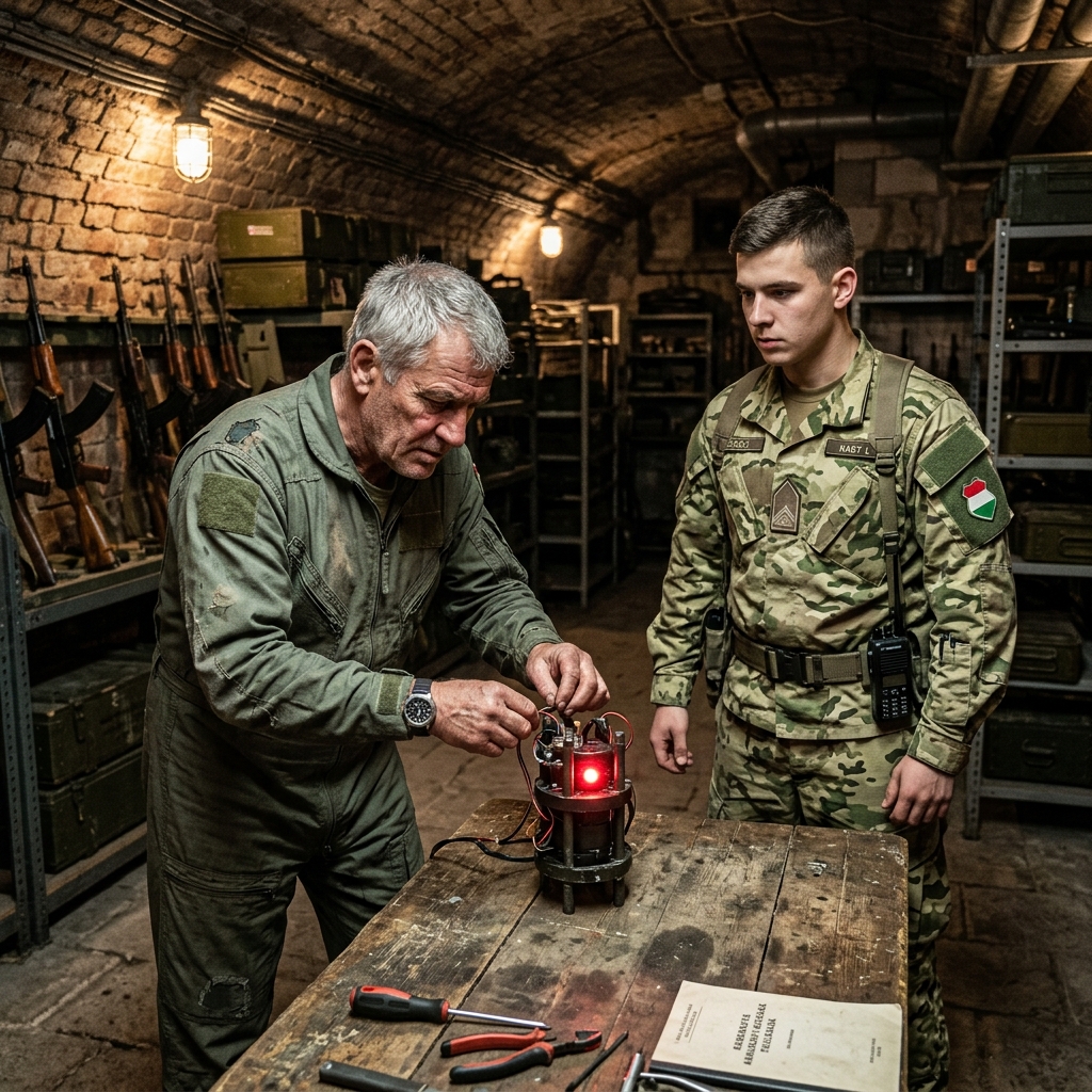 1. FEJEZET: A TÚLÉLÉS GEOMETRIÁJA A Fort Benning feletti nap nemcsak sütött – kérdezősködött. Könyörtelenül nyomta a vörös georgiai agyagot, míg a levegő fémes, izzadságtól és réztől sűrű ízt nem érzett. Audi Murphy lassú, egyenetlen járással haladt a 7. lőtér ingatag hőségében, mintha csontjai nem lennének többek, mint törékeny, roppanásra váró rudak. Kezében egy széles ipari seprű húzta a betont, a sörték egyenletes ritmusban suttogtak – kaparás… szünet… kaparás. Az újoncoknak alig tűnt fel. Csak egy újabb kellék. Olyan állandó és felejthető, mint a lőteret szegélyező fa célkeretek. „Vigyázz a lábadra, papa!” – kiáltotta Fuller hadnagy éles, hétköznapi arroganciával teli hangon. Nem fárasztotta magát azzal, hogy elfordítsa a fejét. Figyelme továbbra is az egyedi tervezésű M4-esére szegeződött, ujjai eltúlzott pontossággal igazították az oldalsó töltőkart, minden mozdulatát a közönség előtt végezve.  Audi nem válaszolt.  Fel sem nézett. Ehelyett megbökte a csizmája orrával a kiégett 5,56-os hüvelyt – olyan csizmák, amelyek olyan dzsungeleken keltek át, amelyekről senki sem beszélt, és sivatagokon, amelyek egyetlen civil térképen sem léteztek. A vékony bőrön keresztül érezte a réz melegét. Még mindig forró. Számolta. Fuller tizenhét lövést adott le. Három elszállt – magasan és jobbra –, mindegyiket ugyanaz a hiba húzta. Ego. A hadnagy éppen azelőtt húzta meg a ravaszt, hogy a légzése lecsillapodott volna. Egy másodperc töredéke. Elég volt ahhoz, hogy elvétse. De Audi nem a lövésre koncentrált. Fuller szemét figyelte. Továbbra is mozogtak. Egy. Kettő. Három. Negyvenöt másodpercenként. Mindig az északi gerincen lévő biztonságos kommunikációs torony felé. Pontos. Kimérve. Mint egy metronóm.  Az Audi kissé nekidőlt…