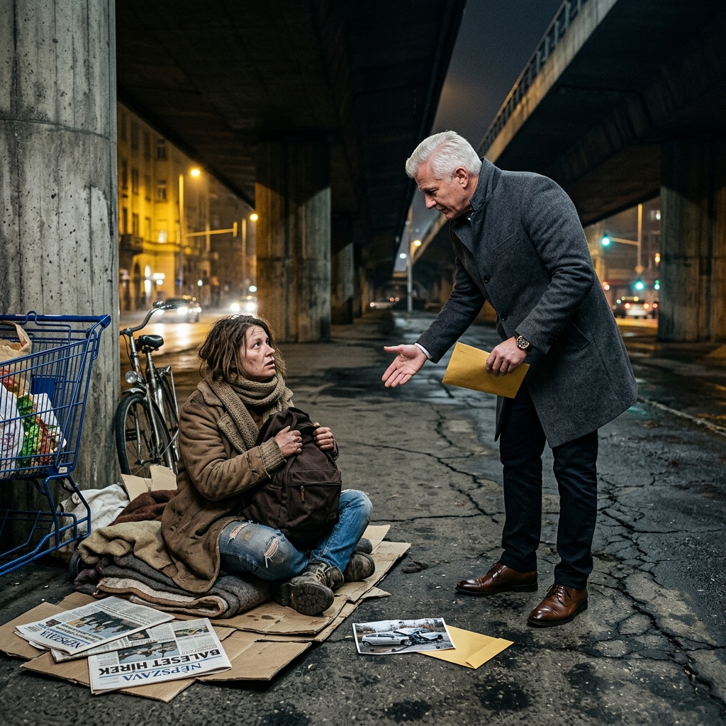 A milliárdos, akinek még mindig pénzszagú volt, megtalálta azt a nőt, akit fia és legjobb barátja két évvel ezelőtt kitörölt a világból – egy híd alatt élt, élve, amikor mindenki azt hitte, hogy halott. De amikor a fia felfedte, hogy az életét tönkretevő balesetet a saját férje és a helyére lépő nő ​​gondosan kitervelte, beleegyezett, hogy hamis személyazonossággal tér vissza, és beépül a bűneiket eltitkoló titkos cégbe. Szemtől szemben a barátjával, aki elárulta, és a férfival, aki megpróbálta kitörölni, elhelyezett egy eszközt, hogy feloldjon egy rejtett archívumot… csak hogy aztán egy lezárt aktát találjon arról az éjszakáról, amikor majdnem meghalt – és egy fényképet, amely bebizonyítja, hogy az igazság sokkal sötétebb, mint bárki gondolta volna.  Az első dolog, amit észrevesz, az az, hogy Alejandro Valdés még mindig pénzszagú.  Nem az a hangos, vulgáris fajta, amely nehéz kölnivel és arroganciával hirdeti magát. Az illata csendesebb ennél – tiszta gyapjú, testmelegtől melegített bőrkesztyű, egy halvány dohánynyom, amely egy drága kabát szálaiba telepedett. Van alatta valami hidegebb is, a luxusautók és a csiszolt acél fémes suttogása lebeg a februári levegőben.  Azonnal felismered.  Két évvel ezelőtt még érezted ezt az illatot márvány folyosókon és gyertyafényes étkezőkben. Érezted, miközben Rodrigo mellett álltál jótékonysági gálákon, miközben Alejandro a menyét mutatta be szenátoroknak és befektetőknek.  Most pedig egy híd alatt ülve érzed, miközben a bokád sárba süppedt.  A takaró a válladon nedves. A cipőd átázott a talpig. A hideg felrepesztette a lábujjaid bőrét, míg minden mozdulat csíp.  És hirtelen az elmúlt két év rád omlik, mint egy rémálom, amely végre megtanult lélegezni.  Alejandro a betonlépcső alján áll, és rád bámul.  Egy hosszú pillanatig nem szól semmit.  Ez a csend elviselhetetlenné válik, mert időt ad arra, hogy mindent észrevedj magadban, amit eddig próbáltál nem észrevenni. A kabátod ujjára rárakódott kosz. A mosatlan hajad, ami az arcodhoz tapad. A megviselt büszkeség, hogy így lát valaki, aki valaha befogadott a családjába.  Szánalmat vársz.  Jobban gyűlölöd magad, amiért félsz tőle, mint a kegyetlenségtől.  De amit Alejandro szemében látsz, az nem szánalom.  Rettegés.  Nem önmagadtól érzett rémület.  Rettegés attól, amit veled tettek.  „Be kell ülnöd a kocsiba” – mondja halkan. „Kérlek.”  A „kérlek” szótól szinte megneveted magad.  A gazdag férfiak nem könyörögnek.  Az olyan férfiak, mint Alejandro Valdés, általában egy telefonhívással megmozgatják a világot. Nem állnak autópálya-hidak alatt, és nem kérnek bizalmat egy tönkrement nőtől.  Mégis valami törékeny a hangjában elállítja a nevetést, mielőtt az kitörne a torkodon.  Ehelyett felteszed az egyetlen kérdést, ami számít.  „Miért most?”  A szavak erősebben ütik meg, mint vártad. Összeszorul a szája. Egy pillanatra tekintete a hídpillérek mellett elfolyó sötét folyóvíz felé vándorol.  „A fiam hazudott nekem” – mondja végül.  Most halkabb a hangja.  „És tegnap rájöttem, hogy ha tovább várok… még több ember fog meghalni.”  Bővebben 👇