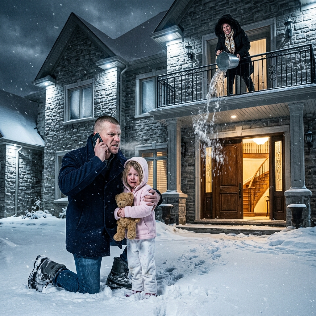 Évekig gúnyolt a sógornőm munkanélküli potyautasnak, aki a „nővére házában” él, haszontalan szerelőnek nevezett, miközben a feleségem egy másik városban dolgozott – nem tudta, hogy csendben készpénzben vettem meg az egész birtokot, vagy hogy valójában egy amerikai ezredes vagyok szabadságon. De minden megváltozott azon az éjszakán, amikor bezárta beteg ötéves lányomat a fagyos hidegbe, és egy vödör jeges vizet öntött rá, miközben az erkélyről nevetett… És ez volt az a pillanat, amikor a „lusta férj”, akit annyira szeretett megalázni, felvette a telefonját, és egyetlen hideg parancsot adott, ami csendes otthonunkat teljes taktikai hadműveletté változtatta…  1. RÉSZ – A férfi, akit mindenki alábecsült  Hideg őszi szél fújt át a Blackwood birtokot körülvevő magas tölgyfákon, lerázva az utolsó makacs leveleket is. Szétszóródott aranyként hullottak a széles gyepen, leülepedve a kavicsos kocsifelhajtóra és a különálló garázs sötét tetejére.  A garázsban félig egy ütött-kopott régi kisteherautó motorházteteje alatt feküdtem.  A teherautó egy 2004-es Ford F-150 volt, több karcolással, mint festékkel, és egy motorral, ami úgy hangzott, mintha megköszörülné a torkát, mielőtt beindulna. Bárki, aki ránéz, azt feltételezné, hogy valakié, aki nem engedhet meg magának jobbat.  Ez a feltételezés hasznos volt.  Meghúztam a kígyószíjat, letöröltem a zsírt a hátsó zsebemből lógó rongyról, és kicsúsztam a motorháztető alól.  A nevem, a városban a legtöbb ember szerint, aki ismert, John Blackwood volt – a munkanélküli férj, aki napjait régi szerszámok javításával és motorok bütykölésével töltötte, miközben keményen dolgozó felesége állandóan utazott munkaügyben.  Ez volt az a verzióm, amit az emberek láttak rólam.  Az igazság egy kicsit más volt.  Hivatalosan, az Egyesült Államok Hadserege szerint, Johnathan Blackwood ezredes voltam, egy felderítő egység parancsnoka, amely olyan küldetésekre specializálódott, amelyekről a legtöbb ember soha nem hallott volna. Jelenleg betegszabadságon voltam, a combomban lévő repesz okozta sérülésből lábadozom, amely még mindig lüktetett, amikor a hőmérséklet csökkent.  Ami azt jelentette, hogy átmenetileg csak egy zsírfoltos kapucnis férfi voltam, aki egy régi teherautót javít.  És őszintén szólva, jobban is szerettem így.  „Még mindig úgy teszel, mintha produktív lennél?”  A hang az ajtóból jött.  Nem fordultam meg azonnal. Először a reteszt húztam meg, majd lassan felálltam és megtöröltem a kezem.  Sarah a garázsajtó keretének dőlt, mintha övé lenne az egész hely.  Dizájner csizmát viselt, ami valószínűleg többe került, mint az egész teherautó, és egy elvitelre szánt kávéscsészét tartott a kezében, amit a belváros drága kávézójából vett. A haja tökéletesen volt formázva, és az arcán ugyanaz az állandó csalódottság tükröződött, amit látszólag kizárólag nekem tartogatott.  Sarah a feleségem, Emily nővére volt.  Három hónappal korábban érkezett négy bőrönddel, egy drámai szakítási történettel, és azzal az állítással, hogy „szüksége van egy kis időre, hogy újjáépítse az életét”.  Emily, akinek olyan nagylelkű szíve volt, hogy lehetetlenné tette számára, hogy elutasítsa az embereket, azt mondta neki, hogy néhány hétig maradhat a vendéglakosztályban.  Hetek csendben hónapokká váltak.  És ez idő alatt Sarah-nak sikerült átmeneti vendégből valami olyasmivé válnia, ami inkább állandó kritikussá vált.  „A teherautónak szíjra volt szüksége” – mondtam nyugodtan. „Most már jól működik.”  Forkantott.  „Fantasztikus. Talán most már elmehetsz vele egy állásinterjúra.”  Nem szóltam semmit, a sárvédőnek dőltem.  Sarah lassan kortyolt a lattéjából, és tetőtől talpig végigmért.  „Tudod” – folytatta –, „Emily halálra dolgozik, miközben az egész országot bejárja, amíg te itt ülsz autószerelőt játszol. Ha az én házam lenne, egy kicsit kevésbé lennék türelmes a potyázókkal.”  A kijelentés iróniája szinte vicces volt.  Sarah azt hitte, Emily fizeti a ház jelzáloghitelét.  Azt hitte, hogy Emily munkája mindent finanszíroz.  Azt hitte, hogy az autó, amit vezetett, a hitelkártya, amit használt, és a fedél a feje felett mind a feleségem fizetéséből származik.  Azért hitt ezekben a dolgokban, mert illett a történetbe, amit a legjobban szeretett.  A valóságban öt évvel korábban vettem meg az egész ingatlant készpénzben. A hitelkártya, amit minden reggel kávéra használt, az én számlámhoz volt kötve. Még a terepjáró tulajdonjogán is, amit vezetett, az én nevem szerepelt.  De ha kijavítanám, az csak drámát okozna.  És a béke sokkal fontosabb volt számomra, mint a büszkeség.  „Emily nem bánja” – mondtam egyszerűen.  Sarah a szemét forgatta.  „Azért, mert a húgom túl kedves.”  Ivott még egy kortyot, majd hideg mosollyal hozzátette:  „De ne feküdj kényelmesen. Meggyőzöm, hogy okosabb pénzügyi döntéseket hozzon. És őszintén szólva…”  Tekintete tudatosan végigsiklott az olajfoltos ruháimon.  „…úgy nézel ki, mint a legkönnyebben megspórolható költség.”  Megfordult és visszasétált a ház felé, mielőtt válaszolhattam volna.  A garázsajtó becsapódott.  Lassan kifújtam a levegőt, és újra a teherautónak dőltem.  Pillanatokkal később megszólalt a telefonom a zsebemben.  Nem a szokásos telefonom.  A műholdas telefon.  A képernyőn megjelenő üzenet rövid volt.  FŐHASZNÁLATI PARANCS – MŰKÖDÉSI ÁLLAPOT TARTÁSA VISSZATÉRÉS KÉSLELTETVE 48 ÓRÁVALURS  Azonnal töröltem az értesítést.  A rendelések várhatnak.  A mai nap más okból számított.  A lányom, Lily ötödik születésnapja volt.  És ígértem neki egy csokitortát rózsaszín szórással.  További információ a hozzászólásban 👇