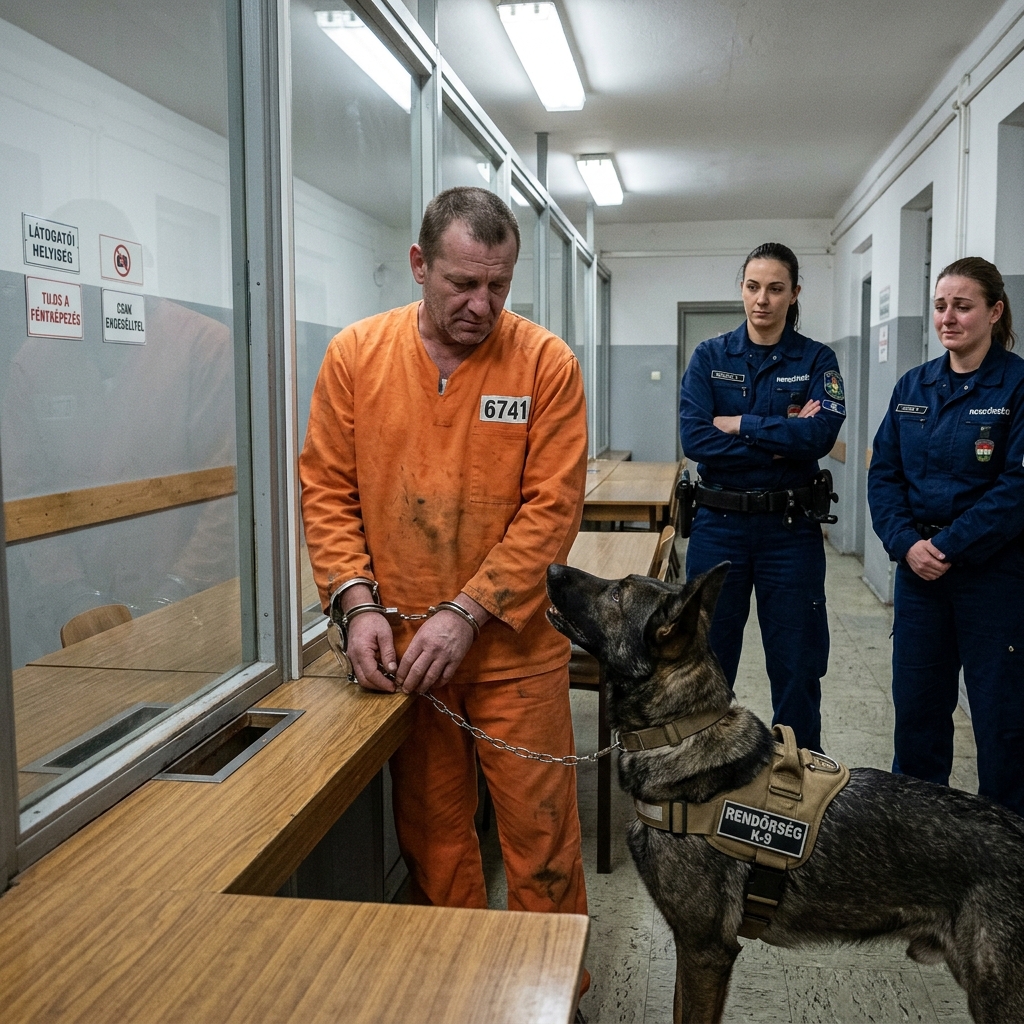 Egy elítélt rab kérte, hogy még utoljára láthassa a kutyáját, mielőtt meghal – egyetlen lelki társát; de az utolsó pillanatban a kutya olyasmit tett, ami megdöbbentette az egész börtönt 😨😱 Az acélajtó tompa, nehéz puffanással csapódott be. A szoba azonnal elcsendesedett. Senki sem szólt, mintha mindenki érezte volna, hogy ez a pillanat nem lesz olyan, mint a többi. Ethan a szoba közepén állt. Narancssárga overallja lazán lógott, mintha kisebb lett volna, mint korábban. Néhány óra múlva elhagyja ezt az életet, egy súlyos bűncselekmény miatt, amiért elítélték. És utolsó kívánsága az volt, hogy lássa a kutyáját, egyetlen lelki társát. Amikor a kutyát bevitték a szobába, remegtek a lábai, és lassan leült a térdére. Nem félelemből – egyszerűen nem maradt benne ereje ahhoz, hogy álljon. Az őrök mozdulatlanul álltak a falnak támaszkodva. Az egyikük automatikusan mondani akart valamit, de meggondolta magát. Még az is, aki általában dühös lett minden eltérésre a menetrendtől, csak nézte. A szoba hideg és üres volt. Szürke padló, halvány fény, üveg, amelyen keresztül általában közbeszólás nélkül figyelt. Minden mintha eltörölte volna a férfit. De most nem.  A kutya belépett a szobába. Egy öreg belga juhászkutya. Az orra fehér volt, a mozgása lassabb, de a tekintete élő maradt. Egy pillanatra megállt, mintha valami fontosat érzett volna, majd egyenesen Ethan felé indult. Nem ugatott. Nem küzdött. Egyszerűen csak odament, és óvatosan a térdére helyezte a mancsát, majd a fejét a mellkasára hajtotta. Ethan abban a pillanatban mintha összeesett volna. A kutya felé hajolt, amennyire a bilincsei engedték, és arcát a bundájába temette. A vállai remegni kezdtek, a légzése egyenetlenné vált. Nem egy átlagos sírás volt. Valami mélyebb volt – mintha minden, amit évek óta magában tartott, végre előjönne. – Végre megtaláltál… – suttogta alig hallhatóan. A szoba elcsendesedett. Az egyik őr megfordult. Egy másik lenézett. És hirtelen minden megváltozott. A kutya valami váratlan dolgot tett, amitől a börtönben mindenki megdermedt a sokktól 😲😱 Folytatás az első kommentben 👇👇