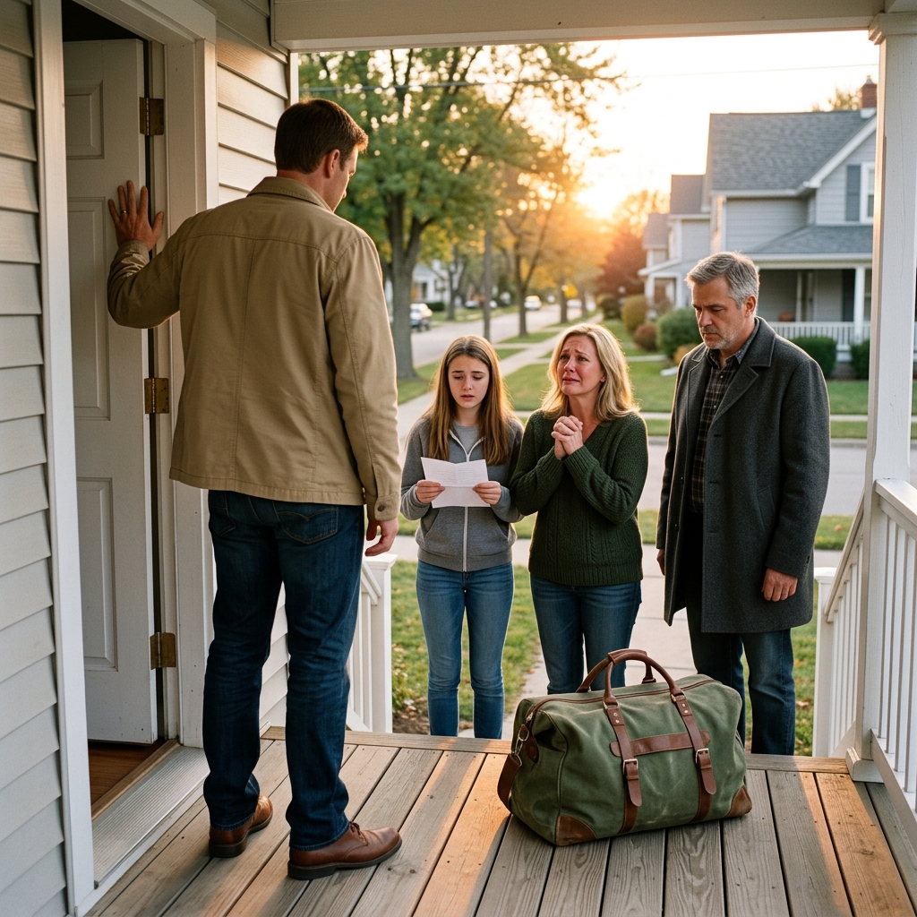 Tizenhét éves voltam, amikor a fogadott nővérem azt állította, hogy teherbe ejtettem – és a szüleim meghallgatás nélkül kidobtak. Egyik napról a másikra elvesztettem az otthonomat, a barátnőmet, a hírnevem és az életem minden darabját. Tíz éven át egyedül építettem új jövőt egy másik államban, miközben a hazugság árnyékként követett. Aztán egy nap megérkezett egy levél három olyan szóval, amire soha nem számítottam: „Az igazság kiderült.” Amikor a szüleim végre megjelentek az ajtóm előtt, és megbocsátásért könyörögtek, a nővérrel közöttük, aki tönkretette az életemet, rájöttem valamire, ami mindent megváltoztatott – most már én vagyok az, akinek el kell döntenie, hogy valaha is az életem részei lesznek-e.  Tizenhét éves voltam azon a nyáron, amikor az életem kettévált.  Addig a pillanatig minden stabilnak tűnt a világomban. Egy csendes külvárosban éltünk Boise, Idaho közelében, ahol az utcák enyhén kanyarogtak az egyforma gyepek körül, és a szomszédok integettek, amikor este elmentek egymás mellett. Ez volt az a fajta hely, ahol soha nem látszott semmi drámai dolog történni. A szülők napnyugtáig biciklizésre bízták a gyerekeiket, és a legnagyobb környékbeli botrány általában azzal járó volt, hogy valaki elfelejtette visszaadni a kölcsönvett létrát.  A családom örökbe fogadott egy Natalia Greene nevű kislányt, aki tízéves volt. Külföldről érkezett, kicsi és csendes, sötét hajjal és figyelő szemekkel, amik miatt idősebbnek tűnt, mint amilyen valójában. Tizenkét éves voltam, amikor megérkezett, és eleinte úgy kezeltük egymást, mint az idegeneket, akiket arra kényszerítettek, hogy ugyanazt a teret osszák meg.  De idővel kialakult valami, ami normális családi ritmusnak tűnt. Együtt vacsoráztunk, a tévézésen vitatkoztunk, és a születésnapokat úgy ünnepeltük, mint bármely más háztartásban. Natalia többnyire csendben maradt, az iskolára és a művészetre koncentrált, míg én az időm nagy részét baseballozással és a barátaimmal töltöttem.  Semmi sem utalt arra az évre, hogy egy napon minden összeomlik.  A pillanat, amikor megtörtént, fájdalmas tisztasággal bevésődött az emlékezetembe.  Szerda délután jöttem haza a baseballedzésről. Az egyenruhám még poros volt a csúszkáló fúróktól, és azon gondolkodtam, hogy kiveszek valamit a hűtőből, mielőtt elkezdem a házi feladatot.  De a ház abban a pillanatban rossznak tűnt, ahogy beléptem.  A szüleim az étkezőasztalnál ültek, mindketten teljesen mozdulatlanul. Arcuk sápadtnak, szinte merevnek tűnt, mint szándékosan odahelyezett szobrok. Natalia a konyhapult közelében állt, karjait átölelve.  Először senki sem szólt.  Aztán apám lassan felém csúsztatta a telefonját az asztalon.  „Magyarázd el ezt” – mondta.  Felvettem, valami apróságra számítottam – talán egy panaszra az iskolából, vagy egy szövegkörnyezetből kiragadott üzenetre.  Ehelyett egy üzenetet láttam, amit Natalia telefonjáról továbbítottak.  Egy képernyőkép volt egy beszélgetésről, amit az egyik barátjával folytatott.  És a közepén, napvilágnál tisztábban, a következő szavak álltak:  Terhes vagyok. Connor az apa.  Egy pillanatra nem értettem, mit olvasok.  Az agyam nem akarta feldolgozni.  Aztán felnéztem Nataliára, arra számítva, hogy nevetni fog, és azt mondja, hogy valami ostoba félreértés.  De nem nevetett.  Csak a padlót bámulta.  „Én… én nem tettem semmit” – mondtam egyenetlen hangon.  Anyám szeme könnybe lábadt.  „Hogy tehetted ezt vele?” – suttogta.  „Nem tettem!”  Apám az asztalra csapott a kezével.  „Ne hazudj!”  A vád úgy ért célba, mint a kalapács csapása.  Bővebben 👇