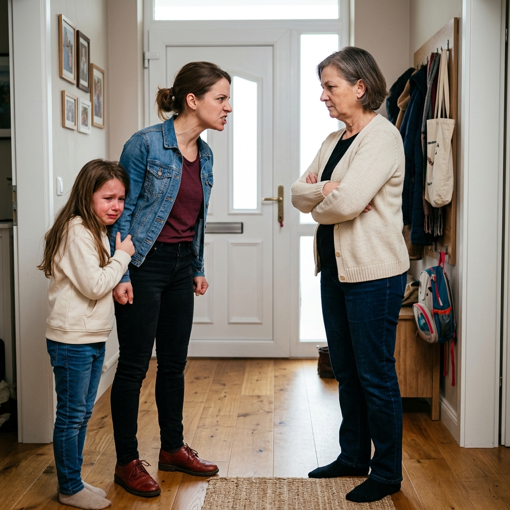 Három évvel azután, hogy kétéves lányomat a volt férjemre hagytam, elég erősen tértem haza ahhoz, hogy harcoljak érte. De amikor kitárult az ajtó, elállt a lélegzetem – a kislányom ott állt, mindkét karja tele zúzódásokkal, miközben az új felesége ördögien mosolygott, és azt suttogta: „Már várt rád.” Abban a pillanatban tudtam, hogy a lányom túlélte a poklot ebben a házban… és én éppen szét akartam tépni.  Három évvel ezelőtt remegő kézzel, egy bőrönddel a lábam előtt írtam alá a válási papírokat. Emily Carter vagyok, és akkoriban semmim sem volt, csak egy ösztöndíjam, egy munkavállalási vízumom és egy könnyek között tett ígéretem a kétéves lányomnak, Sophie-nak: Anya visszajön érted. Az apja, Ryan, a konyhában állt, nyugodtan, ésszerűen, szinte nemesen viselkedve. Mindenkinek azt mondta, hogy önző vagyok, amiért elmentem, de azt is megesküdött, hogy stabilitást tud nyújtani Sophie-nak, amíg én rendbe szedem az életemet. Utáltam magam, amiért azt hittem, hogy ez a legjobb döntés. Megrepedt szívvel és egy tervvel indultam Szingapúrba. Napi tizennyolc órát dolgoztam, először egy logisztikai cégnél, majd a nulláról építettem fel a saját importvállalkozásomat. Lemaradtam a születésnapokról, az első szavakról, amiket soha nem hallottam személyesen, és száz éjszakát töltöttem a telefonommal, miután Ryan figyelmen kívül hagyta a hívásaimat. Pont annyiszor küldött képeket, amennyi elég volt ahhoz, hogy a bíróság elégedett legyen, és csak annyiszor, hogy megbüntessen. Sophie mindig kisebbnek tűnt, mint amire számítottam. Csendesebb volt. De valahányszor kérdéseket tettem fel, Ryan lerázott. Jól van, Emily. Ne próbálj drámát csinálni egy másik országból.  Aztán hat hónappal ezelőtt valami megváltozott. Az egyik videohívásunk során Sophie a képernyőre nézett, meglátott engem, és azt suttogta: „Anya, ne idegesítsd fel.” Mielőtt megkérdezhettem volna, hogy ki ő, a hívás véget ért. Ryan egy perccel később üzenetet írt, hogy Sophie elejtette a tabletet. Ugyanezen a héten felvettem egy családi ügyvédet Illinoisban, ahol Ryan még mindig élt. Most már volt pénzem. Voltak nyilvántartásaim, elmulasztott látogatási naplóim, megválaszolatlan üzeneteim, a pénzügyi támogatásom bizonyítéka, és egy elég stabil vállalkozásom ahhoz, hogy hazavigyem Sophie-t. Visszarepültem Chicagóba, az egyik kezemben a jogi aktámmal, a másikban a dühkitörésemmel. Ryan háza jobban nézett ki, mint emlékeztem rá. Friss festés. Új tornáclámpák. Szép virágok a járdán. Az a fajta ház, ami a kívülállóknak mindent elárult, ami odabent normális. Kopogtam egyszer. Nem jött válasz. Újra kopogtam, erősebben.  Aztán az ajtó kitárult. Ott volt – a kislányom, most ötéves, mezítláb állt egy túlméretezett rózsaszín pólóban. Sophie haja egyenetlenül volt levágva, az arca túl vékony, és mindkét karját halványuló sárga és lila zúzódások borították. Mögötte állt Ryan új felesége, Vanessa, egyik manikűrözött kezével a kereten, mosolyogva, mintha erre a pillanatra várt volna. „Már várt rád” – mondta Vanessa halkan.  Sophie rémült szemekkel nézett fel rám, és azt suttogta: „Anya… kérlek, ne hagyj itt újra.” És pontosan abban a pillanatban löktem be az ajtót, és hallottam, hogy Ryan bentről kiabál: „Emily, tűnj el a házamból – azonnal.”…Folytatás a Hozzászólások részben 👇