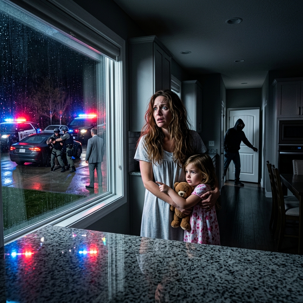 A hatéves lányom sápadtan rohant be a konyhába a félelemtől, és azt suttogta, hogy azonnal mennünk kell, mert valami „nagyon rossz” fog történni – percekkel később az okoszárak kívülről lezárták az ajtóinkat, és egy idegen elkezdte betörni a hálószobánkba. Miközben a szirénák a ház felé vijjogtak, és a rendőrök lecsaptak a férfira lent, üzeneteket találtak a telefonján, amelyekben pontosan elmagyarázták, hogyan juthat be az otthonunkba, és hogyan állíthatja be a halálomat balesetnek. De a legfélelmetesebb nem a betolakodó vagy maga a terv volt, hanem a felismerés, hogy a férjem, aki azt állította, hogy üzleti úton van, az utca túloldalán áll, és figyeli a kibontakozó dolgokat.  1. RÉSZ – A REGGEL, AMIKOR MINDEN KITÖRTÉNT  A reggel olyan csendesen indult, hogy Audrey szinte azt hitte, a hét legrosszabb része már elmúlt.  A napfény vékony aranyló csíkokban kúszott végig a konyha padlóján, miközben leöblítette az utolsó kávézaccot a szűrőről. Derek napkelte előtt indult el, ahogy ő nevezte, egy szokásos üzleti útra, és a ház furcsán üresnek tűnt nélküle. Normális esetben az ilyen csend megkönnyebbülést jelentett volna.  De azon a napon mégis rossznak tűnt.  Túl csendes.  Otthonuk egy békés környéken állt, ahol a gyerekek lustán bicikliztek a fákkal szegélyezett utcákon, a szomszédok pedig udvariasan integettek a kocsifelhajtókról. Kívülről Audrey és Derek Mitchell egy tökéletesen átlagos külvárosi családnak tűntek.  Egy kétszintes ház.  Egy gondosan parkosított udvar.  Nyaralási fotók, ahol mindenki mosolygott.  És egy hatéves lánya, Sadie, akinek a nevetése mindig elhitette Audrey-val, hogy minden előbb-utóbb megoldódik.  Mégis, a rendezett külső mögött a házasság hónapok óta szétesőben volt.  A viták, amelyek valaha bocsánatkéréssel végződtek, lassan hideg csenddé váltak. Derek eltávolodott – zárt ajtók mögött fogadott telefonhívásokat, késő estig fennmaradt az irodájában, órákat töltött azzal, hogy beállítsa az okosotthon-rendszert, amit büszkén telepített.  Lámpák. Zárak. Kamerák. Internet.  A házban mindent a telefonján keresztül lehetett irányítani.  Valahányszor Audrey megkérdezte, miért babrál vele folyton, Derek türelmesen, kissé leereszkedően mosolygott.  „Biztonság” – mondta.  „Túl sokat aggódsz.”  Aznap reggel megpróbált hinni neki.  Aztán Sadie belépett a konyhába.  Egyetlen pillantás a lánya arcára szertefoszlott minden vigasztaló hazugságot, amit Audrey magának mondott.  Sadie mezítláb állt a járólapos padlón, pizsamaingének szegélyét szorongatva. Göndör haja kócos volt az alvástól, de az arckifejezése miatt Audrey gyomra összeszorult.  Rémültnek tűnt.  „Anya” – suttogta Sadie.  A hangja annyira remegett, hogy Audrey alig ismerte fel.  „Azonnal indulnunk kell.”  Audrey pislogott.  „Mi?”  Sadie szeme megtelt könnyel, kétségbeesetten próbált nem sírni.  „Valami rossz fog történni.”  Audrey mögött folyt a csap, a víz ömlött a mosogatóba, miközben ő a lányát bámulta.  A gyerekek folyton szörnyeket képzeltek el. Rémálmokat, árnyékokat, furcsa hangokat a sötétben.  De ez nem képzelet volt.  Sadie úgy nézett ki, mintha valami valóságot hallott volna.  Audrey erőltetetten mosolygott.  „Drágám… miért kellene elmennünk? Minden rendben van.”  Még ahogy kimondta, a szavak üresnek tűntek.  Sadie közelebb lépett, és megragadta a csuklóját.  Apró ujjai hidegek voltak.  „Hallottam apát beszélni tegnap este.”  Audrey gerincén lassan végigfutott a hideg.  „Hogy érted ezt?”  Sadie a folyosó felé pillantott, mintha maga a ház is hallaná.  „Telefonon beszélt egy férfival.”  A hangja suttogásra halkult.  „Azt mondta, ma van az a nap, amikor minden véget ér.”  Audrey szíve kihagyott egyet.  „Mit fejezett be?”  Sadie nyelt egyet.  „Azt mondta, balesetnek kell tűnnie.”  A szavak úgy lebegett a levegőben, mint valami méreg.  Egy pillanatra Audrey agya nem volt hajlandó feldolgozni őket.  Egy baleset.  Ez bármit jelenthet.  Biztosítási papírmunka. Üzleti problémák. Valaki teljesen más.  De a Sadie arcán látható félelem minden logikus magyarázatot lerombolott.  „Sadie” – mondta Audrey lassan –, „biztos vagy benne, hogy jól hallottad?”  A lánya azonnal bólintott.  „Azt mondta, senki sem fogja megkérdőjelezni.”  A szoba megbillent.  Hirtelen másképp hatottak Derek késő esti telefonhívásai. A biztonsági rendszerrel kapcsolatos megszállottsága. Az, ahogyan ragaszkodott hozzá, hogy minden zárat és kamerát maga irányítson.  Audrey elzárta a csapot.  „Rendben” – mondta halkan. „Megyünk.”  Valami ősi ébredt fel benne abban a pillanatban. Egy hideg, fókuszált ösztön, erősebb a zavarodottságnál vagy a tagadásnál.  Felkapta a táskáját, kulcsait, telefonját, Sadie inhalátorát a fürdőszobaszekrényből, és a vészhelyzeti készpénzt, amit egy receptes dobozban rejtegetett.  Sadie a bejárati ajtó közelében ólálkodott.  „Siess, anya.”  Audrey a kilincs felé nyúlt.  Fémes kattanás visszhangzott a folyosón.  A retesz magától becsukódott.  Mindketten megdermedtek.  A falon lévő biztonsági panel hideg kék fénnyel világított, ahogy a rendszer távolról váltott üzemmódot.  Sadie hangja elcsuklott.  „Apu bezárt minket.”