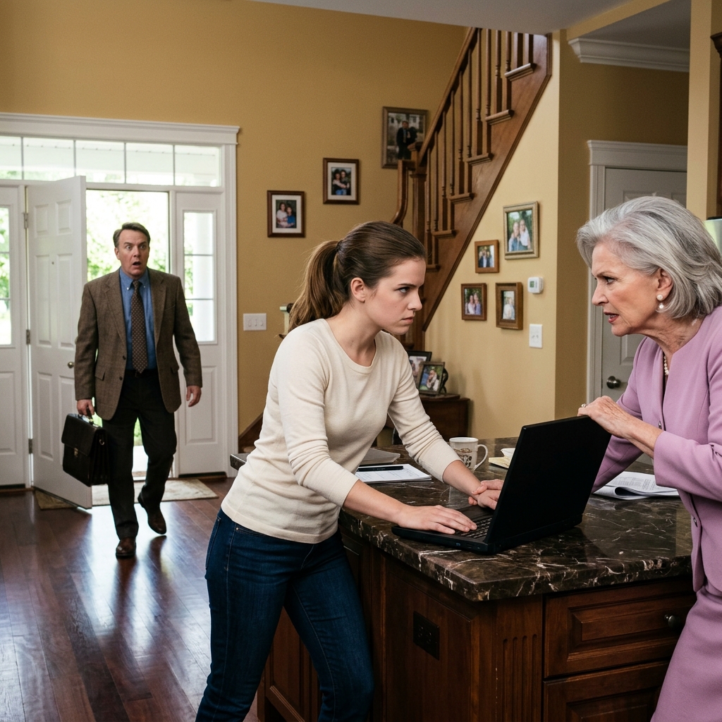 Munka közben kihúzta a laptopomat a konnektorból, egyenesen rám nézett, és azt mondta, egy feleségnek a háztartásra kellene gondolnia a képernyő helyett. Anyósom három éve úgy tekintett a munkámra, mint egy átmeneti időszakra, a házasságomra, mint egy általa felügyelt megállapodásra, az otthonomra pedig mint egy olyan helyre, ahol az ő preferenciái mindig az elsők. Azon a délutánon, miközben a meleg fény a márványpadlón áradt, és a férjem túl mozdulatlanul állt az ajtóban ahhoz, hogy segítsen, minden egyszerre megváltozott. Azt hitte, kikapcsol egy zavaró tényezőt. Valójában belépett abba az egyetlen dologba, ami csendben felépítette azt az életet, amelyet mindenki abban a házban élt.  Házasságom első évében azt mondtam magamnak, hogy tudok alkalmazkodni.  Azt mondtam magamnak, hogy az, hogy „egy kis ideig” megosztom a házat, átmeneti. Azt mondtam magamnak, hogy a megjegyzései generációsak, nem személyesek. Azt mondtam magamnak, hogy a férjem megpróbál békét tartani, nem pedig arra kér, hogy kisebb legyek.  Így beszélik át magukat a nők olyan dolgokon, amelyekkel sokkal korábban kellett volna foglalkozni.  Megvolt az a képessége, hogy minden szobát úgy tegyen, mintha egy szemle lenne.  Ha telepakoltam a kamrát, a konyhaszigetnél állt, és két ujjal mozgatta a dolgokat, mintha egy vitrint nézegetne. Ha egy hosszú nap után elvitelre rendeltem, elmosolyodott azzal a csiszolt kis mosolyával, és azt mondta: „Egy meleg étel fontosabb, mint a kényelem.” Ha vacsora után kinyitottam a laptopomat, a fiára pillantott, mintha maga a képernyő lenne a bizonyíték arra, hogy valami nincs rendben a házasságunkkal.  A furcsa az egészben az volt, hogy eleinte soha nem emelte fel a hangját.  Nem is kellett volna.  Ügyes volt abban, hogy elég halkan fogalmazzon ahhoz, hogy ésszerűen hangozzon, és elég világosan ahhoz, hogy benyomást keltsen.  „Az otthonnak van ritmusa” – mondta egyszer, miközben összehajtotta a konyharuhákat, amiket már összehajtottam.  „Egy jó partner megvédi ezt a ritmust.”  Emlékszem, ahogy ott álltam a kávésbögrémmel a kezemben, és néztem, ahogy újrahajtogat valamit, amit nem kellett újrahajtani, és rájöttem, hogy a ritmusról alkotott elképzelése mindig azt jelenti, hogy én mozgok, ő pedig értékel.  A férjem később az asztal alatt megnyomta a kezem, és azt súgta: „Csak engedd el.” Vagy: „Nem így gondolja.”  Vagy az a mondat, amit a legkevésbé szerettem: „Tudod, hogy milyen.”  Igen. Tudtam, hogy milyen.  Amit tovább tartott bevallanom, az az volt, hogy milyen.  Mert a csend sokat elárul.  És a habozás is.  A munka, amit olyan közönyösen elutasított, nem hobbi volt. Nem egy múló kis projekt volt. Nem az én „online létem” volt.  Ez egy cég volt, amit csendben, gondosan építettem fel, többnyire azokban az órákban, amelyeket mások soha nem tiszteltek.  Kora reggelek, mielőtt a ház felébredt. Késő éjszakák, miután a mosogatógép befejezte a zümmögést.  Hétvégék, amikor mindenki azt hitte, hogy csak „utolérem az e-maileket”.  Nem javítottam ki az embereket minden alkalommal, amikor azt feltételezték, hogy a férjem többet cipel, mint amennyit. Nem mondtam be a számokat vacsora közben. Nem volt szükségem tapsra. Csak helyre akartam térni. Egy ajtóra, ami zárva maradt. Egy konnektor, ami végig be volt dugva. Néhány megszakítás nélküli óra, hogy elvégezzem a munkát, ami – mint kiderült – sokkal többet tett a házért, mint rajtam kívül bárki más felfogni látszott.  A harmadik évre a konyha melletti dolgozószobai zug a rend kis szigetévé vált. A befektetői teraszom nyitva állt. A jegyzeteim tiszták voltak. A naptáram zsúfolásig tele. Egyike volt azoknak a derűs amerikai délutánoknak, amikor a kinti környék szinte túl nyugodtnak tűnt ahhoz, hogy ugyanahhoz a naphoz tartozzon. Szállítóautók gurultak végig a zsákutcában. Valaki az utca túloldalán sövényt nyírt. A tornác virágládája melletti kis zászló minden ajtónyitással megmozdult a szélben.