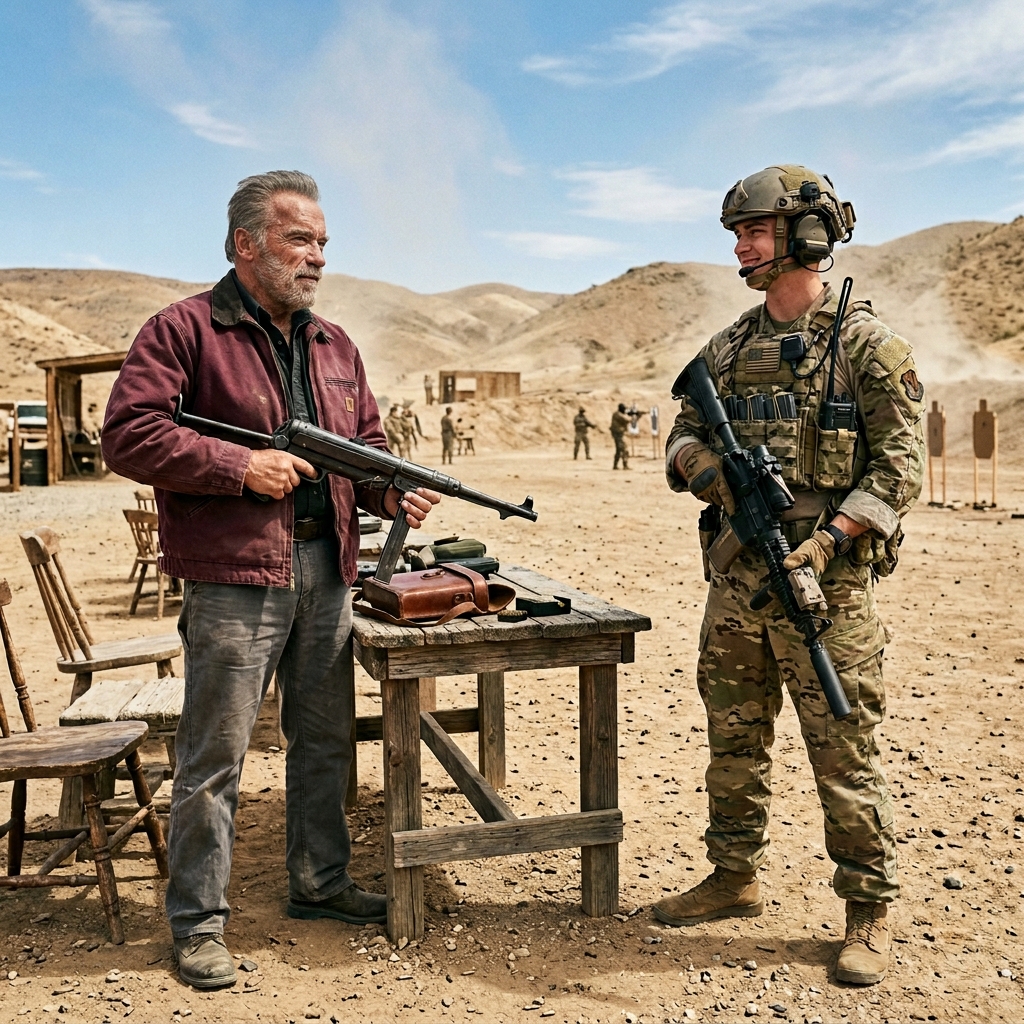 A Mekong visszhangja: Egy hatalmas ígéret, melyet a nagy lőtér csendjében őriznek A néma sortüzet 🎖️ Figyeld közelről, ahogy a lőtéri veterán viharvert kezei lassan leengedik a karabélyt kopott piros terepkabátján, a mozdulat kontrollált, megfontolt és csendes tekintéllyel teli, amit nem kell hangosan kimondani. Kint a száraz lőtéren, a könyörtelen sivatagi nap alatt, felemeli tekintetét, és egyenesen a fiatal őrmesterre néz, egy olyan tekintettel, amely évtizedeknyi el nem mondott történetet és rendíthetetlen elszántságot hordoz magában. Körülöttük egy kis csoportnyi tanú áll teljesen mozdulatlanul, mintha maga a hőség fagyasztotta volna meg a pillanatot, senki sem mer félbeszakítani azt, ami sokkal nagyobbnak tűnik, mint egy egyszerű párbeszéd. És ahogy a csend elnyúlik, súlyos következményekkel terhesen, egy kérdés emelkedik a felszínre, és nem akar elhalványulni: helyesen tette, hogy több mint ötven évig egyedül hordozta a Chimera Projekt titkait?